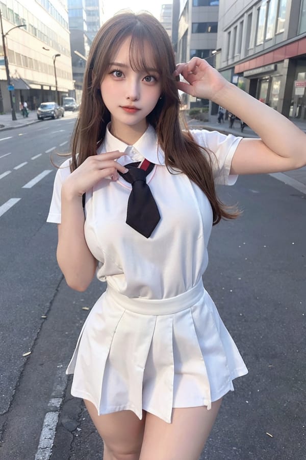 Tags: 21872187
<lora:koreanDollLikeness:0.40>, <lora:YaeMiko_Test:0.78>, (school uniform:1.19), (large breasts:0.92), choker, busy street in urban city, <lora:skirtlift-v4:0.94 <lora:Addams:0.21>, extremely detailed eyes, cute, (photorealistic:0.90), sexy lips, seductive smile, double eyelids, pale skin, perky breasts, full body portrait, 4K, RAW, best quality, sharp, hyper realistic, (thigh gap:1.01), delicate and beautiful girl, 1girl, solo, (stunningly attractive:0.96), (dramatic:1.13)
Negative prompt: sketches, anime, disfigured, (normal quality:2.05), (worst quality:1.93)
Steps: 32, Sampler: DPM++ 2M Karras, CFG scale: 6.67, Seed: 2594359313, Size: 512x768, Model hash: fc2511737a, Model: chilloutmix_NiPrunedFp32Fix, Seed resize from: -1x-1, Denoising strength: 0.3, Version: v1.2.1, Hires upscale: 2.0, Hires steps: 32, Hires upscaler: ESRGAN_4x