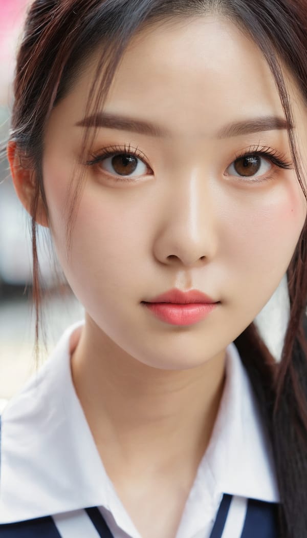 Tags: 21872187, SDXL
{"3": {"inputs": {"seed": 779918212745208, "steps": 64, "cfg": 5.48, "sampler_name": "dpmpp_2m", "scheduler": "karras", "denoise": 1.0, "model": ["27", 0], "positive": ["6", 0], "negative": ["7", 0], "latent_image": ["5", 0]}, "class_type": "KSampler"}, "4": {"inputs": {"ckpt_name": "juggernautxl.safetensors"}, "class_type": "CheckpointLoaderSimple"}, "5": {"inputs": {"width": 768, "height": 1344, "batch_size": 1}, "class_type": "EmptyLatentImage"}, "6": {"inputs": {"text": "28 year old girl, (chinese:1.01), (idol:1.12), (seductive pose:1.13), (double eyelids:1.04), (slim:0.98), (blush:1.11), (detailed face:0.97), (eyelashes:0.95), (pale skin:1.01), (beautiful eyes:1.10), (sexy lips:1.05), (temptress:1.09), (cute:1.07), (seductive facial expression:1.02), (in a seductive pose:1.00), (large perky breasts:0.97), (cleavage:1.09), (thigh gap:1.05), (school uniform:1.03), choker, busy street, (film:1.07), (textured skin:1.00), (candid cinema:1.03), (portra:1.03), (detailed skin:1.07), (soft lighting:1.02), (skin fuzz:1.00), (natural looking skin:1.02), (RAW:1.02)", "clip": ["27", 1]}, "class_type": "CLIPTextEncode"}, "7": {"inputs": {"text": "(open mouth:1.05), (twisted:1.14), (low resolution:1.09), (distorted:1.05), (bad hands:1.14), (watermark:1.07), (worst quality:1.10)", "clip": ["27", 1]}, "class_type": "CLIPTextEncode"}, "8": {"inputs": {"samples": ["3", 0], "vae": ["4", 2]}, "class_type": "VAEDecode"}, "25": {"inputs": {"lora_name": "nudify_xl.safetensors", "strength_model": 0.37, "strength_clip": 0.11, "model": ["4", 0], "clip": ["4", 1]}, "class_type": "LoraLoader"}, "26": {"inputs": {"lora_name": "shirtlift_SDXL_v2.safetensors", "strength_model": 0.12, "strength_clip": 0.01, "model": ["25", 0], "clip": ["25", 1]}, "class_type": "LoraLoader"}, "27": {"inputs": {"lora_name": "PerfectEyesXL.safetensors", "strength_model": 0.14, "strength_clip": 0.15, "model": ["26", 0], "clip": ["26", 1]}, "class_type": "LoraLoader"}, "30": {"inputs": {"model_name": "4x_NMKD-Superscale-SP_178000_G.pth"}, "class_type": "UpscaleModelLoader"}, "31": {"inputs": {"upscale_model": ["30", 0], "image": ["8", 0]}, "class_type": "ImageUpscaleWithModel"}, "32": {"inputs": {"upscale_method": "lanczos", "scale_by": 0.5, "image": ["31", 0]}, "class_type": "ImageScaleBy"}, "33": {"inputs": {"pixels": ["32", 0], "vae": ["4", 2]}, "class_type": "VAEEncode"}, "34": {"inputs": {"seed": 779918212745208, "steps": 64, "cfg": 5.48, "sampler_name": "dpmpp_2m", "scheduler": "karras", "denoise": 0.3, "model": ["27", 0], "positive": ["6", 0], "negative": ["7", 0], "latent_image": ["33", 0]}, "class_type": "KSampler"}, "36": {"inputs": {"samples": ["34", 0], "vae": ["4", 2]}, "class_type": "VAEDecode"}, "39": {"inputs": {"filename_prefix": "comfyapi-1713605373346", "images": ["36", 0]}, "class_type": "SaveImage"}}