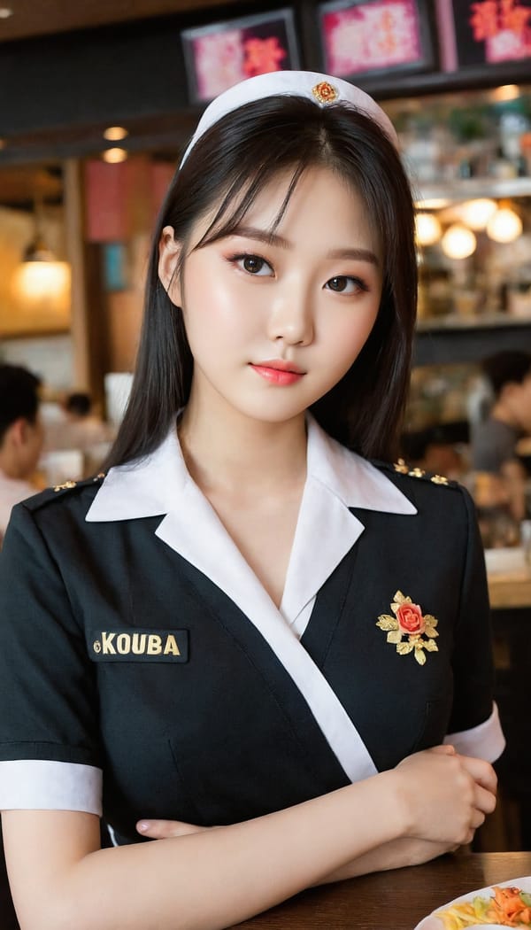 Tags: 21872187, SDXL
{"3": {"inputs": {"seed": 507694816716227, "steps": 64, "cfg": 5.71, "sampler_name": "dpmpp_2m", "scheduler": "karras", "denoise": 1.0, "model": ["27", 0], "positive": ["6", 0], "negative": ["7", 0], "latent_image": ["5", 0]}, "class_type": "KSampler"}, "4": {"inputs": {"ckpt_name": "juggernautXL_v8Rundiffusion.safetensors"}, "class_type": "CheckpointLoaderSimple"}, "5": {"inputs": {"width": 768, "height": 1344, "batch_size": 1}, "class_type": "EmptyLatentImage"}, "6": {"inputs": {"text": "20 year old girl, (korean:0.98), (russian:1.08), (irish:1.00), (chinese:1.13), (temptress:1.09), (double eyelids:1.07), (idol:1.04), (seductive pose:1.02), (sexy lips:1.00), (beautiful eyes:0.99), (eyelashes:1.06), (seductive facial expression:1.06), (slim:1.06), (blush:0.97), (pale skin:0.95), (detailed face:1.06), (in a seductive pose:1.12), (large perky breasts:1.06), (cleavage:1.00), (thigh gap:1.01), (a waitress in uniform:1.09) working at a restaurant, (skin fuzz:1.01), (detailed skin:1.05), (textured skin:1.00), (natural looking skin:1.06), (film:1.00), (portra:1.09), (soft lighting:1.01), (candid cinema:1.00), (RAW:1.07)", "clip": ["27", 1]}, "class_type": "CLIPTextEncode"}, "7": {"inputs": {"text": "(low resolution:1.12), (worst quality:1.09), (bad hands:1.09), (watermark:1.11), (twisted:1.06), (distorted:1.08), (open mouth:1.11)", "clip": ["27", 1]}, "class_type": "CLIPTextEncode"}, "8": {"inputs": {"samples": ["3", 0], "vae": ["4", 2]}, "class_type": "VAEDecode"}, "25": {"inputs": {"lora_name": "nudify_xl.safetensors", "strength_model": 0.1, "strength_clip": 0.2, "model": ["4", 0], "clip": ["4", 1]}, "class_type": "LoraLoader"}, "26": {"inputs": {"lora_name": "shirtlift_SDXL_v2.safetensors", "strength_model": 0.13, "strength_clip": 0.02, "model": ["25", 0], "clip": ["25", 1]}, "class_type": "LoraLoader"}, "27": {"inputs": {"lora_name": "PerfectEyesXL.safetensors", "strength_model": 0.15, "strength_clip": 0.09, "model": ["26", 0], "clip": ["26", 1]}, "class_type": "LoraLoader"}, "30": {"inputs": {"model_name": "4x_NMKD-Superscale-SP_178000_G.pth"}, "class_type": "UpscaleModelLoader"}, "31": {"inputs": {"upscale_model": ["30", 0], "image": ["8", 0]}, "class_type": "ImageUpscaleWithModel"}, "32": {"inputs": {"upscale_method": "lanczos", "scale_by": 0.5, "image": ["31", 0]}, "class_type": "ImageScaleBy"}, "33": {"inputs": {"pixels": ["32", 0], "vae": ["4", 2]}, "class_type": "VAEEncode"}, "34": {"inputs": {"seed": 507694816716227, "steps": 64, "cfg": 5.71, "sampler_name": "dpmpp_2m", "scheduler": "karras", "denoise": 0.3, "model": ["27", 0], "positive": ["6", 0], "negative": ["7", 0], "latent_image": ["33", 0]}, "class_type": "KSampler"}, "36": {"inputs": {"samples": ["34", 0], "vae": ["4", 2]}, "class_type": "VAEDecode"}, "39": {"inputs": {"filename_prefix": "comfyapi-1707458495278", "images": ["36", 0]}, "class_type": "SaveImage"}}