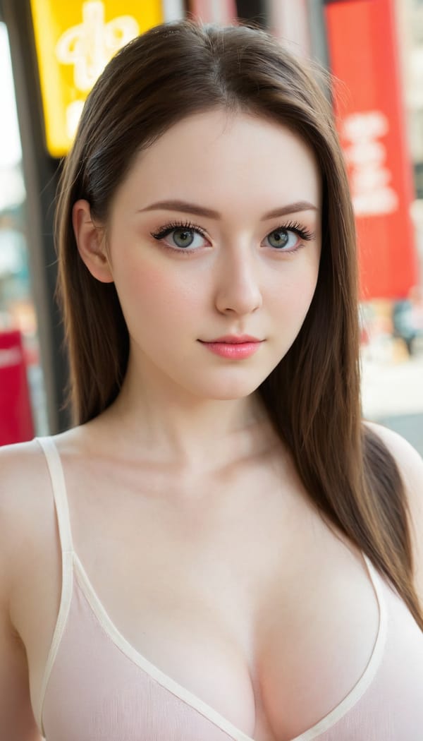 Tags: 21872187, SDXL
{"3": {"inputs": {"seed": 937911278260985, "steps": 64, "cfg": 5.16, "sampler_name": "dpmpp_2m", "scheduler": "karras", "denoise": 1.0, "model": ["27", 0], "positive": ["6", 0], "negative": ["7", 0], "latent_image": ["5", 0]}, "class_type": "KSampler"}, "4": {"inputs": {"ckpt_name": "juggernautXL_v8Rundiffusion.safetensors"}, "class_type": "CheckpointLoaderSimple"}, "5": {"inputs": {"width": 768, "height": 1344, "batch_size": 1}, "class_type": "EmptyLatentImage"}, "6": {"inputs": {"text": "24 year old girl, (slim:1.13), (pale skin:0.96), (blush:0.96), (idol:1.09), (eyelashes:1.10), (temptress:1.00), (cute:0.99), (beautiful eyes:1.02), (double eyelids:1.12), (detailed face:0.96), (sexy lips:0.99), (seductive facial expression:1.12), (in a seductive pose:1.06), (large perky breasts:1.14), (cleavage:1.09), (thigh gap:1.13), (white tanktop:1.03), busy street, (candid cinema:1.01), (RAW:1.00), (detailed skin:1.07), (textured skin:1.08), (film:1.08), (portra:1.08), (natural looking skin:1.08), (skin fuzz:1.00), (soft lighting:1.03)", "clip": ["27", 1]}, "class_type": "CLIPTextEncode"}, "7": {"inputs": {"text": "(worst quality:1.09), (watermark:1.11), (open mouth:1.12), (twisted:1.14), (distorted:1.05), (bad hands:1.06), (low resolution:1.05)", "clip": ["27", 1]}, "class_type": "CLIPTextEncode"}, "8": {"inputs": {"samples": ["3", 0], "vae": ["4", 2]}, "class_type": "VAEDecode"}, "25": {"inputs": {"lora_name": "nudify_xl.safetensors", "strength_model": 0.14, "strength_clip": 0.15, "model": ["4", 0], "clip": ["4", 1]}, "class_type": "LoraLoader"}, "26": {"inputs": {"lora_name": "shirtlift_SDXL_v2.safetensors", "strength_model": 0.19, "strength_clip": 0.09, "model": ["25", 0], "clip": ["25", 1]}, "class_type": "LoraLoader"}, "27": {"inputs": {"lora_name": "PerfectEyesXL.safetensors", "strength_model": 0.19, "strength_clip": 0.11, "model": ["26", 0], "clip": ["26", 1]}, "class_type": "LoraLoader"}, "30": {"inputs": {"model_name": "4x_NMKD-Superscale-SP_178000_G.pth"}, "class_type": "UpscaleModelLoader"}, "31": {"inputs": {"upscale_model": ["30", 0], "image": ["8", 0]}, "class_type": "ImageUpscaleWithModel"}, "32": {"inputs": {"upscale_method": "lanczos", "scale_by": 0.5, "image": ["31", 0]}, "class_type": "ImageScaleBy"}, "33": {"inputs": {"pixels": ["32", 0], "vae": ["4", 2]}, "class_type": "VAEEncode"}, "34": {"inputs": {"seed": 937911278260985, "steps": 64, "cfg": 5.16, "sampler_name": "dpmpp_2m", "scheduler": "karras", "denoise": 0.3, "model": ["27", 0], "positive": ["6", 0], "negative": ["7", 0], "latent_image": ["33", 0]}, "class_type": "KSampler"}, "36": {"inputs": {"samples": ["34", 0], "vae": ["4", 2]}, "class_type": "VAEDecode"}, "39": {"inputs": {"filename_prefix": "comfyapi-1707829859154", "images": ["36", 0]}, "class_type": "SaveImage"}}