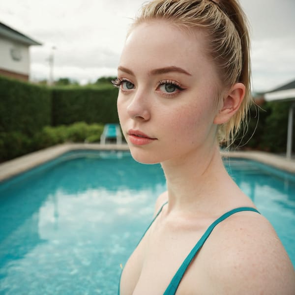 Tags: 21872187, SDXL
{"3": {"inputs": {"seed": 135994888328628, "steps": 64, "cfg": 7.48, "sampler_name": "dpmpp_2m", "scheduler": "karras", "denoise": 1.0, "model": ["27", 0], "positive": ["6", 0], "negative": ["7", 0], "latent_image": ["5", 0]}, "class_type": "KSampler"}, "4": {"inputs": {"ckpt_name": "juggernautxl.safetensors"}, "class_type": "CheckpointLoaderSimple"}, "5": {"inputs": {"width": 1024, "height": 1024, "batch_size": 1}, "class_type": "EmptyLatentImage"}, "6": {"inputs": {"text": "27 year old girl, (irish:1.06), (seductive facial expression:1.02), (double eyelids:0.96), (pale skin:1.08), (temptress:1.08), (detailed face:0.95), (slim:1.13), (idol:1.07), (blush:1.05), (cute:1.05), (eyelashes:1.14), (sexy lips:1.13), (perky ass:1.06), (exposed ass:0.98), (looking back:1.12), (sexy ass:0.95), (thigh gap:1.13), (in a swimsuit:1.02) at a pool, (film:1.06), (soft lighting:1.05), (portra:1.03), (natural looking skin:1.02), (skin fuzz:1.06), (detailed skin:1.04), (RAW:1.04), (textured skin:1.06), (candid cinema:1.07)", "clip": ["27", 1]}, "class_type": "CLIPTextEncode"}, "7": {"inputs": {"text": "(worst quality:1.06), (low resolution:1.12), (bad hands:1.13), (distorted:1.12), (twisted:1.11), (watermark:1.09), (open mouth:1.08)", "clip": ["27", 1]}, "class_type": "CLIPTextEncode"}, "8": {"inputs": {"samples": ["3", 0], "vae": ["4", 2]}, "class_type": "VAEDecode"}, "25": {"inputs": {"lora_name": "nudify_xl.safetensors", "strength_model": 0.04, "strength_clip": 0.21, "model": ["4", 0], "clip": ["4", 1]}, "class_type": "LoraLoader"}, "26": {"inputs": {"lora_name": "shirtlift_SDXL_v2.safetensors", "strength_model": 0.15, "strength_clip": 0.12, "model": ["25", 0], "clip": ["25", 1]}, "class_type": "LoraLoader"}, "27": {"inputs": {"lora_name": "PerfectEyesXL.safetensors", "strength_model": 0.1, "strength_clip": 0.02, "model": ["26", 0], "clip": ["26", 1]}, "class_type": "LoraLoader"}, "30": {"inputs": {"model_name": "4x_NMKD-Superscale-SP_178000_G.pth"}, "class_type": "UpscaleModelLoader"}, "31": {"inputs": {"upscale_model": ["30", 0], "image": ["8", 0]}, "class_type": "ImageUpscaleWithModel"}, "32": {"inputs": {"upscale_method": "lanczos", "scale_by": 0.5, "image": ["31", 0]}, "class_type": "ImageScaleBy"}, "33": {"inputs": {"pixels": ["32", 0], "vae": ["4", 2]}, "class_type": "VAEEncode"}, "34": {"inputs": {"seed": 135994888328628, "steps": 64, "cfg": 7.48, "sampler_name": "dpmpp_2m", "scheduler": "karras", "denoise": 0.3, "model": ["27", 0], "positive": ["6", 0], "negative": ["7", 0], "latent_image": ["33", 0]}, "class_type": "KSampler"}, "36": {"inputs": {"samples": ["34", 0], "vae": ["4", 2]}, "class_type": "VAEDecode"}, "39": {"inputs": {"filename_prefix": "comfyapi-1730506106893", "images": ["36", 0]}, "class_type": "SaveImage"}}