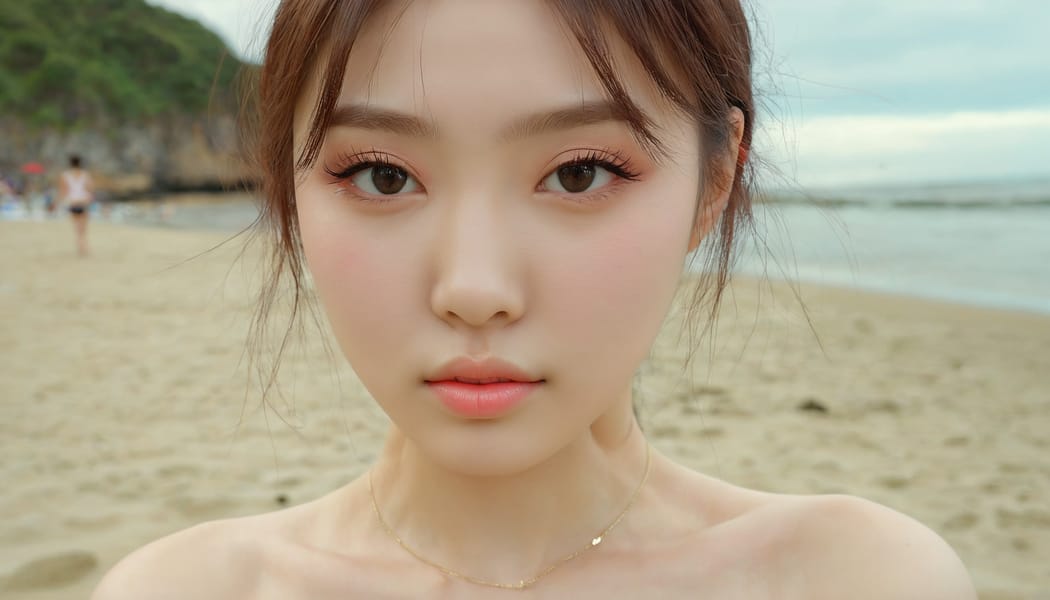 Tags: 21872187, SDXL
{"3": {"inputs": {"seed": 227201442694356, "steps": 64, "cfg": 6.36, "sampler_name": "dpmpp_2m", "scheduler": "karras", "denoise": 1.0, "model": ["27", 0], "positive": ["6", 0], "negative": ["7", 0], "latent_image": ["5", 0]}, "class_type": "KSampler"}, "4": {"inputs": {"ckpt_name": "juggernautxl.safetensors"}, "class_type": "CheckpointLoaderSimple"}, "5": {"inputs": {"width": 1344, "height": 768, "batch_size": 1}, "class_type": "EmptyLatentImage"}, "6": {"inputs": {"text": "21 year old girl, (russian:1.14), (korean:1.13), (sexy lips:1.01), (cute:1.13), (double eyelids:1.10), (blush:0.98), (idol:1.14), (beautiful eyes:1.02), (detailed face:0.95), (seductive facial expression:1.08), (seductive pose:1.09), (temptress:0.95), (slim:1.07), (eyelashes:1.08), (pale skin:0.99), (in a seductive pose:1.02), (large perky breasts:0.96), (cleavage:0.97), (thigh gap:1.12), strolling (nude:1.04) at a beach, (film:1.08), (candid cinema:1.07), (RAW:1.02), (detailed skin:1.00), (soft lighting:1.07), (portra:1.04), (textured skin:1.04), (skin fuzz:1.07), (natural looking skin:1.07)", "clip": ["27", 1]}, "class_type": "CLIPTextEncode"}, "7": {"inputs": {"text": "(watermark:1.06), (worst quality:1.13), (open mouth:1.10), (twisted:1.11), (bad hands:1.06), (low resolution:1.07), (distorted:1.09)", "clip": ["27", 1]}, "class_type": "CLIPTextEncode"}, "8": {"inputs": {"samples": ["3", 0], "vae": ["4", 2]}, "class_type": "VAEDecode"}, "25": {"inputs": {"lora_name": "nudify_xl.safetensors", "strength_model": 0.0, "strength_clip": 0.05, "model": ["4", 0], "clip": ["4", 1]}, "class_type": "LoraLoader"}, "26": {"inputs": {"lora_name": "shirtlift_SDXL_v2.safetensors", "strength_model": 0.15, "strength_clip": 0.13, "model": ["25", 0], "clip": ["25", 1]}, "class_type": "LoraLoader"}, "27": {"inputs": {"lora_name": "PerfectEyesXL.safetensors", "strength_model": 0.18, "strength_clip": 0.07, "model": ["26", 0], "clip": ["26", 1]}, "class_type": "LoraLoader"}, "30": {"inputs": {"model_name": "4x_NMKD-Superscale-SP_178000_G.pth"}, "class_type": "UpscaleModelLoader"}, "31": {"inputs": {"upscale_model": ["30", 0], "image": ["8", 0]}, "class_type": "ImageUpscaleWithModel"}, "32": {"inputs": {"upscale_method": "lanczos", "scale_by": 0.5, "image": ["31", 0]}, "class_type": "ImageScaleBy"}, "33": {"inputs": {"pixels": ["32", 0], "vae": ["4", 2]}, "class_type": "VAEEncode"}, "34": {"inputs": {"seed": 227201442694356, "steps": 64, "cfg": 6.36, "sampler_name": "dpmpp_2m", "scheduler": "karras", "denoise": 0.3, "model": ["27", 0], "positive": ["6", 0], "negative": ["7", 0], "latent_image": ["33", 0]}, "class_type": "KSampler"}, "36": {"inputs": {"samples": ["34", 0], "vae": ["4", 2]}, "class_type": "VAEDecode"}, "39": {"inputs": {"filename_prefix": "comfyapi-1725189488218", "images": ["36", 0]}, "class_type": "SaveImage"}}