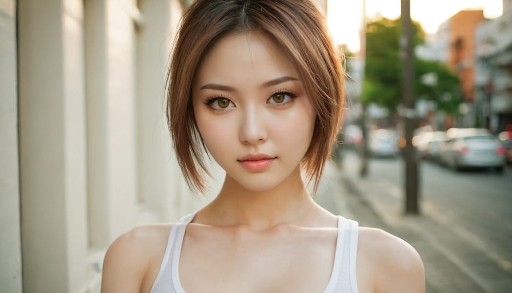 Tags: 21872187, SDXL
{"3": {"inputs": {"seed": 357972094357932, "steps": 64, "cfg": 6.33, "sampler_name": "dpmpp_2m", "scheduler": "karras", "denoise": 1.0, "model": ["27", 0], "positive": ["6", 0], "negative": ["7", 0], "latent_image": ["5", 0]}, "class_type": "KSampler"}, "4": {"inputs": {"ckpt_name": "juggernautxl.safetensors"}, "class_type": "CheckpointLoaderSimple"}, "5": {"inputs": {"width": 1344, "height": 768, "batch_size": 1}, "class_type": "EmptyLatentImage"}, "6": {"inputs": {"text": "27 year old girl, (ukrainian:1.05), (taiwanese:0.98), (beautiful eyes:1.05), (seductive facial expression:1.14), (slim:1.06), (double eyelids:1.11), (cute:1.07), (pale skin:1.13), (detailed face:1.01), (blush:0.95), (eyelashes:1.01), (temptress:1.01), (idol:1.04), (in a seductive pose:1.05), (large perky breasts:1.00), (cleavage:0.96), (thigh gap:1.06), (white tanktop:1.08), busy street, (textured skin:1.06), (skin fuzz:1.00), (portra:1.07), (detailed skin:1.02), (film:1.04), (soft lighting:1.00), (RAW:1.07), (natural looking skin:1.03), (candid cinema:1.02)", "clip": ["27", 1]}, "class_type": "CLIPTextEncode"}, "7": {"inputs": {"text": "(worst quality:1.06), (low resolution:1.05), (open mouth:1.12), (bad hands:1.12), (twisted:1.09), (distorted:1.05), (watermark:1.07)", "clip": ["27", 1]}, "class_type": "CLIPTextEncode"}, "8": {"inputs": {"samples": ["3", 0], "vae": ["4", 2]}, "class_type": "VAEDecode"}, "25": {"inputs": {"lora_name": "nudify_xl.safetensors", "strength_model": 0.32, "strength_clip": 0.29, "model": ["4", 0], "clip": ["4", 1]}, "class_type": "LoraLoader"}, "26": {"inputs": {"lora_name": "shirtlift_SDXL_v2.safetensors", "strength_model": 0.02, "strength_clip": 0.11, "model": ["25", 0], "clip": ["25", 1]}, "class_type": "LoraLoader"}, "27": {"inputs": {"lora_name": "PerfectEyesXL.safetensors", "strength_model": 0.15, "strength_clip": 0.09, "model": ["26", 0], "clip": ["26", 1]}, "class_type": "LoraLoader"}, "30": {"inputs": {"model_name": "4x_NMKD-Superscale-SP_178000_G.pth"}, "class_type": "UpscaleModelLoader"}, "31": {"inputs": {"upscale_model": ["30", 0], "image": ["8", 0]}, "class_type": "ImageUpscaleWithModel"}, "32": {"inputs": {"upscale_method": "lanczos", "scale_by": 0.5, "image": ["31", 0]}, "class_type": "ImageScaleBy"}, "33": {"inputs": {"pixels": ["32", 0], "vae": ["4", 2]}, "class_type": "VAEEncode"}, "34": {"inputs": {"seed": 357972094357932, "steps": 64, "cfg": 6.33, "sampler_name": "dpmpp_2m", "scheduler": "karras", "denoise": 0.3, "model": ["27", 0], "positive": ["6", 0], "negative": ["7", 0], "latent_image": ["33", 0]}, "class_type": "KSampler"}, "36": {"inputs": {"samples": ["34", 0], "vae": ["4", 2]}, "class_type": "VAEDecode"}, "39": {"inputs": {"filename_prefix": "comfyapi-1735006981985", "images": ["36", 0]}, "class_type": "SaveImage"}}