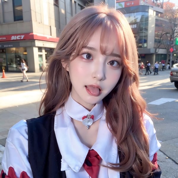 Tags: 21872187
<lora:mix4:0.52>, <lora:JapaneseDollLikeness_v15:0.55>, <lora:koreanDollLikeness:0.34>, <lora:YaeMiko_Test:0.78>, (ukrainian:0.97), (school uniform:0.91), (large breasts:0.95), choker, busy street in urban city, <lora:ahegao-x-v4:0.61>, ahegao face, pleasure, extremely detailed eyes, extremely detailed face, (photorealistic:1.05), sexy lips, seductive smile, double eyelids, eyelashes, pale skin, perky breasts, RAW, best quality, sharp, hyper realistic, tall, blush, delicate and beautiful girl, 1girl, (stunningly attractive:0.95), (dramatic:1.20)
Negative prompt: drawings, paintings, anime, black and white, ugly, (worst quality:2.12)
Steps: 64, Sampler: DPM++ 2M Karras, CFG scale: 5.5, Seed: 79513712, Size: 512x512, Model hash: fc2511737a, Model: chilloutmix_NiPrunedFp32Fix, Seed resize from: -1x-1, Denoising strength: 0.4, Version: v1.2.1, Hires upscale: 3.0, Hires steps: 32, Hires upscaler: ESRGAN_4x
