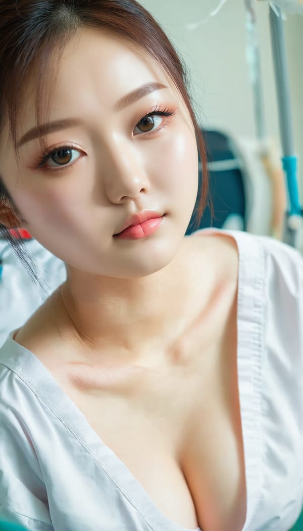 Tags: 21872187, SDXL
{"3": {"inputs": {"seed": 342020865915317, "steps": 64, "cfg": 6.66, "sampler_name": "dpmpp_2m", "scheduler": "karras", "denoise": 1.0, "model": ["27", 0], "positive": ["6", 0], "negative": ["7", 0], "latent_image": ["5", 0]}, "class_type": "KSampler"}, "4": {"inputs": {"ckpt_name": "juggernautxl.safetensors"}, "class_type": "CheckpointLoaderSimple"}, "5": {"inputs": {"width": 768, "height": 1344, "batch_size": 1}, "class_type": "EmptyLatentImage"}, "6": {"inputs": {"text": "23 year old girl, (chinese:1.06), (russian:1.02), (korean:1.03), (beautiful eyes:1.13), (cute:1.12), (idol:1.08), (double eyelids:1.12), (slim:0.95), (seductive facial expression:1.06), (temptress:0.95), (seductive pose:0.95), (blush:1.12), (detailed face:1.13), (pale skin:0.96), (eyelashes:1.08), (sexy lips:1.05), (in a seductive pose:1.00), (large perky breasts:1.03), (cleavage:1.08), (thigh gap:1.04), (nurse in uniform:1.04) working in a hospital ward, (film:1.08), (candid cinema:1.06), (detailed skin:1.07), (RAW:1.07), (portra:1.04), (skin fuzz:1.04), (natural looking skin:1.06), (soft lighting:1.07), (textured skin:1.04)", "clip": ["27", 1]}, "class_type": "CLIPTextEncode"}, "7": {"inputs": {"text": "(watermark:1.06), (bad hands:1.08), (twisted:1.06), (low resolution:1.10), (worst quality:1.09), (open mouth:1.06), (distorted:1.09)", "clip": ["27", 1]}, "class_type": "CLIPTextEncode"}, "8": {"inputs": {"samples": ["3", 0], "vae": ["4", 2]}, "class_type": "VAEDecode"}, "25": {"inputs": {"lora_name": "nudify_xl.safetensors", "strength_model": 0.23, "strength_clip": 0.3, "model": ["4", 0], "clip": ["4", 1]}, "class_type": "LoraLoader"}, "26": {"inputs": {"lora_name": "shirtlift_SDXL_v2.safetensors", "strength_model": 0.02, "strength_clip": 0.18, "model": ["25", 0], "clip": ["25", 1]}, "class_type": "LoraLoader"}, "27": {"inputs": {"lora_name": "PerfectEyesXL.safetensors", "strength_model": 0.18, "strength_clip": 0.15, "model": ["26", 0], "clip": ["26", 1]}, "class_type": "LoraLoader"}, "30": {"inputs": {"model_name": "4x_NMKD-Superscale-SP_178000_G.pth"}, "class_type": "UpscaleModelLoader"}, "31": {"inputs": {"upscale_model": ["30", 0], "image": ["8", 0]}, "class_type": "ImageUpscaleWithModel"}, "32": {"inputs": {"upscale_method": "lanczos", "scale_by": 0.5, "image": ["31", 0]}, "class_type": "ImageScaleBy"}, "33": {"inputs": {"pixels": ["32", 0], "vae": ["4", 2]}, "class_type": "VAEEncode"}, "34": {"inputs": {"seed": 342020865915317, "steps": 64, "cfg": 6.66, "sampler_name": "dpmpp_2m", "scheduler": "karras", "denoise": 0.3, "model": ["27", 0], "positive": ["6", 0], "negative": ["7", 0], "latent_image": ["33", 0]}, "class_type": "KSampler"}, "36": {"inputs": {"samples": ["34", 0], "vae": ["4", 2]}, "class_type": "VAEDecode"}, "39": {"inputs": {"filename_prefix": "comfyapi-1723882683212", "images": ["36", 0]}, "class_type": "SaveImage"}}