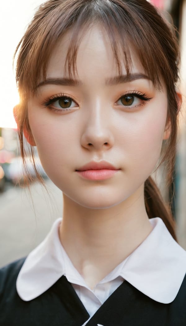 Tags: 21872187, SDXL
{"3": {"inputs": {"seed": 704559149414173, "steps": 64, "cfg": 7.04, "sampler_name": "dpmpp_2m", "scheduler": "karras", "denoise": 1.0, "model": ["27", 0], "positive": ["6", 0], "negative": ["7", 0], "latent_image": ["5", 0]}, "class_type": "KSampler"}, "4": {"inputs": {"ckpt_name": "juggernautxl.safetensors"}, "class_type": "CheckpointLoaderSimple"}, "5": {"inputs": {"width": 768, "height": 1344, "batch_size": 1}, "class_type": "EmptyLatentImage"}, "6": {"inputs": {"text": "27 year old girl, (beautiful eyes:0.98), (slim:1.10), (double eyelids:1.01), (pale skin:1.12), (temptress:0.97), (seductive facial expression:1.06), (seductive pose:1.07), (cute:0.96), (blush:1.12), (eyelashes:1.06), (detailed face:1.06), (idol:1.13), (perky ass:1.01), (exposed ass:1.12), (looking back:1.02), (sexy ass:1.09), (thigh gap:1.09), (school uniform:1.09), choker, busy street, (film:1.02), (detailed skin:1.07), (textured skin:1.08), (skin fuzz:1.00), (candid cinema:1.01), (portra:1.04), (natural looking skin:1.07), (RAW:1.07), (soft lighting:1.04)", "clip": ["27", 1]}, "class_type": "CLIPTextEncode"}, "7": {"inputs": {"text": "(worst quality:1.08), (open mouth:1.06), (twisted:1.09), (low resolution:1.07), (bad hands:1.09), (watermark:1.13), (distorted:1.10)", "clip": ["27", 1]}, "class_type": "CLIPTextEncode"}, "8": {"inputs": {"samples": ["3", 0], "vae": ["4", 2]}, "class_type": "VAEDecode"}, "25": {"inputs": {"lora_name": "nudify_xl.safetensors", "strength_model": 0.22, "strength_clip": 0.23, "model": ["4", 0], "clip": ["4", 1]}, "class_type": "LoraLoader"}, "26": {"inputs": {"lora_name": "shirtlift_SDXL_v2.safetensors", "strength_model": 0.09, "strength_clip": 0.15, "model": ["25", 0], "clip": ["25", 1]}, "class_type": "LoraLoader"}, "27": {"inputs": {"lora_name": "PerfectEyesXL.safetensors", "strength_model": 0.0, "strength_clip": 0.07, "model": ["26", 0], "clip": ["26", 1]}, "class_type": "LoraLoader"}, "30": {"inputs": {"model_name": "4x_NMKD-Superscale-SP_178000_G.pth"}, "class_type": "UpscaleModelLoader"}, "31": {"inputs": {"upscale_model": ["30", 0], "image": ["8", 0]}, "class_type": "ImageUpscaleWithModel"}, "32": {"inputs": {"upscale_method": "lanczos", "scale_by": 0.5, "image": ["31", 0]}, "class_type": "ImageScaleBy"}, "33": {"inputs": {"pixels": ["32", 0], "vae": ["4", 2]}, "class_type": "VAEEncode"}, "34": {"inputs": {"seed": 704559149414173, "steps": 64, "cfg": 7.04, "sampler_name": "dpmpp_2m", "scheduler": "karras", "denoise": 0.3, "model": ["27", 0], "positive": ["6", 0], "negative": ["7", 0], "latent_image": ["33", 0]}, "class_type": "KSampler"}, "36": {"inputs": {"samples": ["34", 0], "vae": ["4", 2]}, "class_type": "VAEDecode"}, "39": {"inputs": {"filename_prefix": "comfyapi-1735538800732", "images": ["36", 0]}, "class_type": "SaveImage"}}