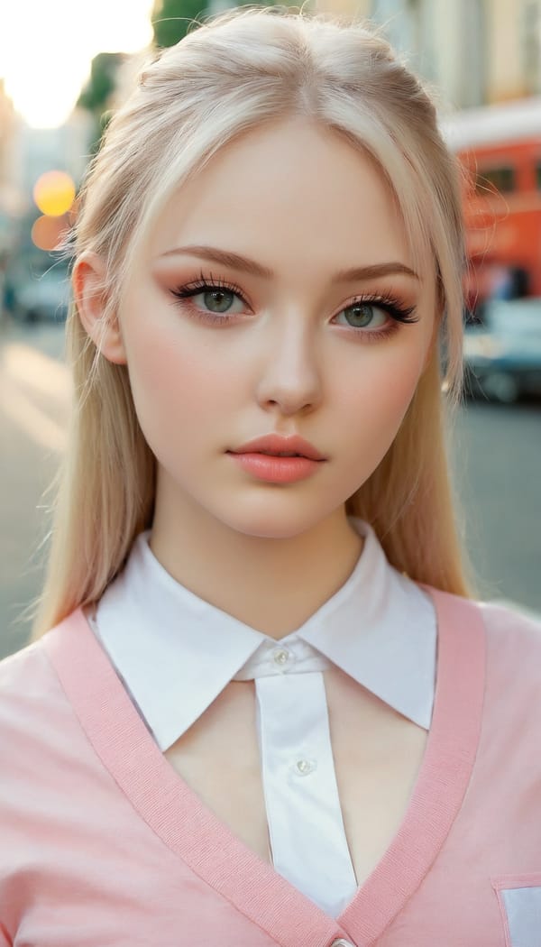 Tags: 21872187, SDXL
{"3": {"inputs": {"seed": 411857122219246, "steps": 64, "cfg": 6.14, "sampler_name": "dpmpp_2m", "scheduler": "karras", "denoise": 1.0, "model": ["27", 0], "positive": ["6", 0], "negative": ["7", 0], "latent_image": ["5", 0]}, "class_type": "KSampler"}, "4": {"inputs": {"ckpt_name": "juggernautxl.safetensors"}, "class_type": "CheckpointLoaderSimple"}, "5": {"inputs": {"width": 768, "height": 1344, "batch_size": 1}, "class_type": "EmptyLatentImage"}, "6": {"inputs": {"text": "20 year old girl, (russian:0.97), (sexy lips:1.12), (eyelashes:1.13), (beautiful eyes:1.13), (blush:1.12), (pale skin:1.01), (detailed face:0.95), (slim:1.08), (double eyelids:1.04), (seductive facial expression:1.09), (seductive pose:1.10), (temptress:1.05), (cute:0.99), (idol:0.99), (in a seductive pose:0.96), (large perky breasts:1.14), (cleavage:1.04), (thigh gap:1.05), (school uniform:1.07), choker, busy street, (RAW:1.05), (skin fuzz:1.06), (textured skin:1.06), (soft lighting:1.00), (candid cinema:1.04), (film:1.09), (natural looking skin:1.01), (detailed skin:1.01), (portra:1.03)", "clip": ["27", 1]}, "class_type": "CLIPTextEncode"}, "7": {"inputs": {"text": "(low resolution:1.09), (watermark:1.08), (open mouth:1.06), (bad hands:1.05), (distorted:1.10), (twisted:1.07), (worst quality:1.05)", "clip": ["27", 1]}, "class_type": "CLIPTextEncode"}, "8": {"inputs": {"samples": ["3", 0], "vae": ["4", 2]}, "class_type": "VAEDecode"}, "25": {"inputs": {"lora_name": "nudify_xl.safetensors", "strength_model": 0.07, "strength_clip": 0.0, "model": ["4", 0], "clip": ["4", 1]}, "class_type": "LoraLoader"}, "26": {"inputs": {"lora_name": "shirtlift_SDXL_v2.safetensors", "strength_model": 0.06, "strength_clip": 0.16, "model": ["25", 0], "clip": ["25", 1]}, "class_type": "LoraLoader"}, "27": {"inputs": {"lora_name": "PerfectEyesXL.safetensors", "strength_model": 0.17, "strength_clip": 0.14, "model": ["26", 0], "clip": ["26", 1]}, "class_type": "LoraLoader"}, "30": {"inputs": {"model_name": "4x_NMKD-Superscale-SP_178000_G.pth"}, "class_type": "UpscaleModelLoader"}, "31": {"inputs": {"upscale_model": ["30", 0], "image": ["8", 0]}, "class_type": "ImageUpscaleWithModel"}, "32": {"inputs": {"upscale_method": "lanczos", "scale_by": 0.5, "image": ["31", 0]}, "class_type": "ImageScaleBy"}, "33": {"inputs": {"pixels": ["32", 0], "vae": ["4", 2]}, "class_type": "VAEEncode"}, "34": {"inputs": {"seed": 411857122219246, "steps": 64, "cfg": 6.14, "sampler_name": "dpmpp_2m", "scheduler": "karras", "denoise": 0.3, "model": ["27", 0], "positive": ["6", 0], "negative": ["7", 0], "latent_image": ["33", 0]}, "class_type": "KSampler"}, "36": {"inputs": {"samples": ["34", 0], "vae": ["4", 2]}, "class_type": "VAEDecode"}, "39": {"inputs": {"filename_prefix": "comfyapi-1723936658293", "images": ["36", 0]}, "class_type": "SaveImage"}}