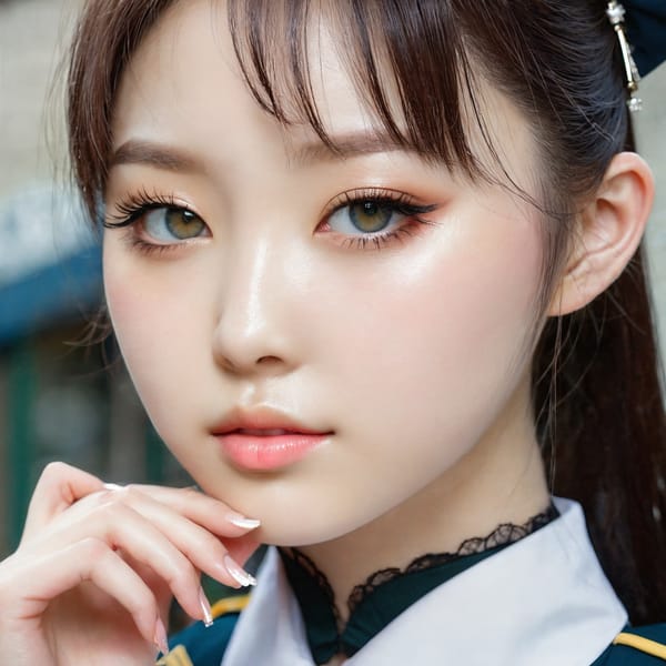 Tags: 21872187, SDXL
{"3": {"inputs": {"seed": 249582909628360, "steps": 32, "cfg": 7.61, "sampler_name": "dpmpp_2m", "scheduler": "karras", "denoise": 1.0, "model": ["27", 0], "positive": ["6", 0], "negative": ["7", 0], "latent_image": ["5", 0]}, "class_type": "KSampler"}, "4": {"inputs": {"ckpt_name": "juggernautxl.safetensors"}, "class_type": "CheckpointLoaderSimple"}, "5": {"inputs": {"width": 1024, "height": 1024, "batch_size": 1}, "class_type": "EmptyLatentImage"}, "6": {"inputs": {"text": "19 year old girl, (ukrainian:1.12), (irish:1.07), (japanese:1.03), (korean:0.97), (chinese:0.97), (eyelashes:1.04), (idol:1.14), (temptress:1.07), (beautiful eyes:1.08), (pale skin:1.13), (detailed face:0.98), (blush:1.01), (cute:0.95), (sexy lips:1.05), (seductive facial expression:1.06), (slim:1.01), (double eyelids:1.04), (seductive pose:1.13), (in a seductive pose:1.13), (large perky breasts:1.09), (cleavage:1.04), (thigh gap:1.11), (school uniform:1.08), choker, busy street, (film:1.02), (skin fuzz:1.06), (soft lighting:1.00), (RAW:1.03), (natural looking skin:1.06), (detailed skin:1.01), (textured skin:1.02), (portra:1.07), (candid cinema:1.01)", "clip": ["27", 1]}, "class_type": "CLIPTextEncode"}, "7": {"inputs": {"text": "(low resolution:1.10), (bad hands:1.14), (distorted:1.06), (twisted:1.10), (worst quality:1.06), (watermark:1.13), (open mouth:1.07)", "clip": ["27", 1]}, "class_type": "CLIPTextEncode"}, "8": {"inputs": {"samples": ["3", 0], "vae": ["4", 2]}, "class_type": "VAEDecode"}, "25": {"inputs": {"lora_name": "nudify_xl.safetensors", "strength_model": 0.03, "strength_clip": 0.21, "model": ["4", 0], "clip": ["4", 1]}, "class_type": "LoraLoader"}, "26": {"inputs": {"lora_name": "shirtlift_SDXL_v2.safetensors", "strength_model": 0.05, "strength_clip": 0.06, "model": ["25", 0], "clip": ["25", 1]}, "class_type": "LoraLoader"}, "27": {"inputs": {"lora_name": "PerfectEyesXL.safetensors", "strength_model": 0.18, "strength_clip": 0.18, "model": ["26", 0], "clip": ["26", 1]}, "class_type": "LoraLoader"}, "30": {"inputs": {"model_name": "4x_NMKD-Superscale-SP_178000_G.pth"}, "class_type": "UpscaleModelLoader"}, "31": {"inputs": {"upscale_model": ["30", 0], "image": ["8", 0]}, "class_type": "ImageUpscaleWithModel"}, "32": {"inputs": {"upscale_method": "lanczos", "scale_by": 0.5, "image": ["31", 0]}, "class_type": "ImageScaleBy"}, "33": {"inputs": {"pixels": ["32", 0], "vae": ["4", 2]}, "class_type": "VAEEncode"}, "34": {"inputs": {"seed": 249582909628360, "steps": 32, "cfg": 7.61, "sampler_name": "dpmpp_2m", "scheduler": "karras", "denoise": 0.3, "model": ["27", 0], "positive": ["6", 0], "negative": ["7", 0], "latent_image": ["33", 0]}, "class_type": "KSampler"}, "36": {"inputs": {"samples": ["34", 0], "vae": ["4", 2]}, "class_type": "VAEDecode"}, "39": {"inputs": {"filename_prefix": "comfyapi-1735553235739", "images": ["36", 0]}, "class_type": "SaveImage"}}