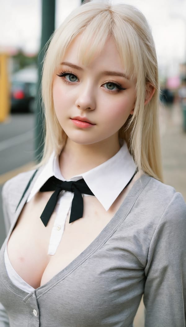 Tags: 21872187, SDXL
{"3": {"inputs": {"seed": 990359711413769, "steps": 64, "cfg": 6.3, "sampler_name": "dpmpp_2m", "scheduler": "karras", "denoise": 1.0, "model": ["27", 0], "positive": ["6", 0], "negative": ["7", 0], "latent_image": ["5", 0]}, "class_type": "KSampler"}, "4": {"inputs": {"ckpt_name": "juggernautxl.safetensors"}, "class_type": "CheckpointLoaderSimple"}, "5": {"inputs": {"width": 768, "height": 1344, "batch_size": 1}, "class_type": "EmptyLatentImage"}, "6": {"inputs": {"text": "19 year old girl, (seductive facial expression:1.11), (temptress:1.14), (beautiful eyes:1.14), (cute:0.96), (seductive pose:1.11), (pale skin:0.97), (idol:1.12), (slim:1.11), (detailed face:1.01), (blush:1.00), (double eyelids:1.10), (sexy lips:1.02), (eyelashes:1.00), (in a seductive pose:0.97), (large perky breasts:1.03), (cleavage:1.13), (thigh gap:1.13), (school uniform:1.12), choker, busy street, (RAW:1.07), (natural looking skin:1.07), (soft lighting:1.00), (detailed skin:1.08), (textured skin:1.02), (portra:1.06), (candid cinema:1.00), (film:1.05), (skin fuzz:1.00)", "clip": ["27", 1]}, "class_type": "CLIPTextEncode"}, "7": {"inputs": {"text": "(twisted:1.06), (watermark:1.11), (distorted:1.06), (open mouth:1.07), (worst quality:1.14), (bad hands:1.11), (low resolution:1.12)", "clip": ["27", 1]}, "class_type": "CLIPTextEncode"}, "8": {"inputs": {"samples": ["3", 0], "vae": ["4", 2]}, "class_type": "VAEDecode"}, "25": {"inputs": {"lora_name": "nudify_xl.safetensors", "strength_model": 0.11, "strength_clip": 0.03, "model": ["4", 0], "clip": ["4", 1]}, "class_type": "LoraLoader"}, "26": {"inputs": {"lora_name": "shirtlift_SDXL_v2.safetensors", "strength_model": 0.18, "strength_clip": 0.12, "model": ["25", 0], "clip": ["25", 1]}, "class_type": "LoraLoader"}, "27": {"inputs": {"lora_name": "PerfectEyesXL.safetensors", "strength_model": 0.15, "strength_clip": 0.01, "model": ["26", 0], "clip": ["26", 1]}, "class_type": "LoraLoader"}, "30": {"inputs": {"model_name": "4x_NMKD-Superscale-SP_178000_G.pth"}, "class_type": "UpscaleModelLoader"}, "31": {"inputs": {"upscale_model": ["30", 0], "image": ["8", 0]}, "class_type": "ImageUpscaleWithModel"}, "32": {"inputs": {"upscale_method": "lanczos", "scale_by": 0.5, "image": ["31", 0]}, "class_type": "ImageScaleBy"}, "33": {"inputs": {"pixels": ["32", 0], "vae": ["4", 2]}, "class_type": "VAEEncode"}, "34": {"inputs": {"seed": 990359711413769, "steps": 64, "cfg": 6.3, "sampler_name": "dpmpp_2m", "scheduler": "karras", "denoise": 0.3, "model": ["27", 0], "positive": ["6", 0], "negative": ["7", 0], "latent_image": ["33", 0]}, "class_type": "KSampler"}, "36": {"inputs": {"samples": ["34", 0], "vae": ["4", 2]}, "class_type": "VAEDecode"}, "39": {"inputs": {"filename_prefix": "comfyapi-1718944033146", "images": ["36", 0]}, "class_type": "SaveImage"}}