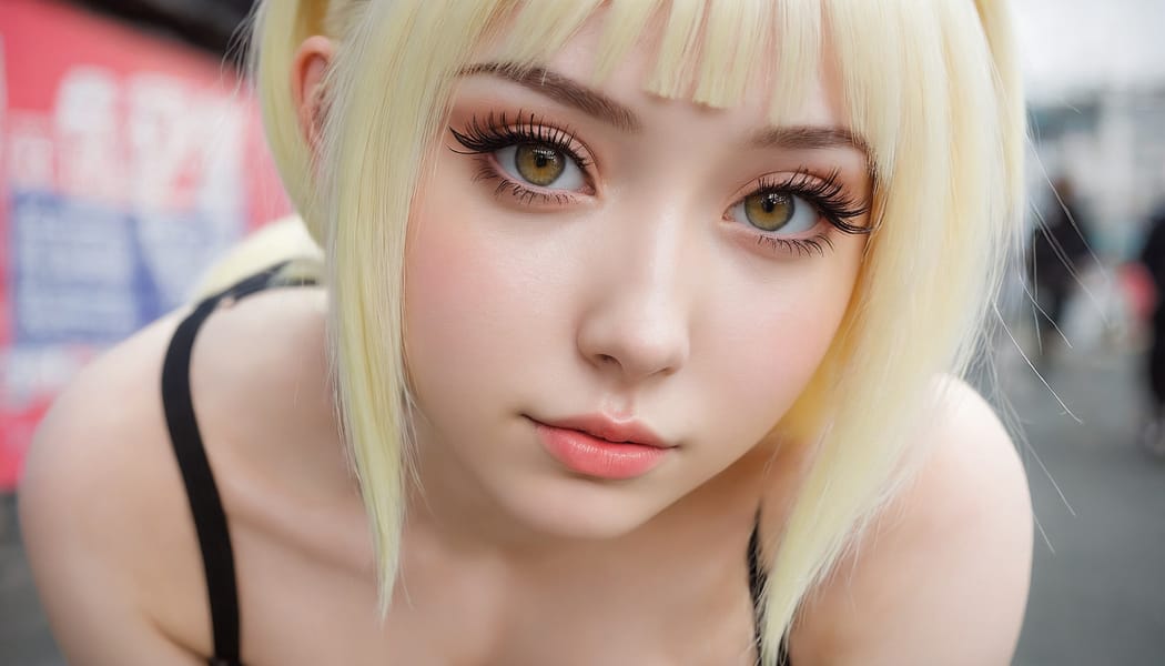 Tags: 21872187, SDXL
{"3": {"inputs": {"seed": 621433682878051, "steps": 64, "cfg": 5.52, "sampler_name": "dpmpp_2m", "scheduler": "karras", "denoise": 1.0, "model": ["27", 0], "positive": ["6", 0], "negative": ["7", 0], "latent_image": ["5", 0]}, "class_type": "KSampler"}, "4": {"inputs": {"ckpt_name": "juggernautxl.safetensors"}, "class_type": "CheckpointLoaderSimple"}, "5": {"inputs": {"width": 1344, "height": 768, "batch_size": 1}, "class_type": "EmptyLatentImage"}, "6": {"inputs": {"text": "28 year old girl, (ukrainian:1.06), (cute:1.05), (eyelashes:1.03), (idol:1.14), (slim:0.99), (seductive facial expression:1.11), (pale skin:1.10), (beautiful eyes:1.13), (blush:1.02), (sexy lips:0.99), (detailed face:0.97), (double eyelids:0.98), (perky ass:1.11), (exposed ass:1.14), (looking back:0.96), (sexy ass:1.10), (thigh gap:0.97), (in a cosplay:0.99) at comiket posing for camera, (skin fuzz:1.02), (natural looking skin:1.09), (RAW:1.04), (textured skin:1.07), (soft lighting:1.05), (candid cinema:1.01), (film:1.07), (portra:1.00), (detailed skin:1.06)", "clip": ["27", 1]}, "class_type": "CLIPTextEncode"}, "7": {"inputs": {"text": "(open mouth:1.10), (bad hands:1.11), (low resolution:1.14), (worst quality:1.05), (twisted:1.11), (distorted:1.11), (watermark:1.05)", "clip": ["27", 1]}, "class_type": "CLIPTextEncode"}, "8": {"inputs": {"samples": ["3", 0], "vae": ["4", 2]}, "class_type": "VAEDecode"}, "25": {"inputs": {"lora_name": "nudify_xl.safetensors", "strength_model": 0.19, "strength_clip": 0.18, "model": ["4", 0], "clip": ["4", 1]}, "class_type": "LoraLoader"}, "26": {"inputs": {"lora_name": "shirtlift_SDXL_v2.safetensors", "strength_model": 0.06, "strength_clip": 0.09, "model": ["25", 0], "clip": ["25", 1]}, "class_type": "LoraLoader"}, "27": {"inputs": {"lora_name": "PerfectEyesXL.safetensors", "strength_model": 0.18, "strength_clip": 0.09, "model": ["26", 0], "clip": ["26", 1]}, "class_type": "LoraLoader"}, "30": {"inputs": {"model_name": "4x_NMKD-Superscale-SP_178000_G.pth"}, "class_type": "UpscaleModelLoader"}, "31": {"inputs": {"upscale_model": ["30", 0], "image": ["8", 0]}, "class_type": "ImageUpscaleWithModel"}, "32": {"inputs": {"upscale_method": "lanczos", "scale_by": 0.5, "image": ["31", 0]}, "class_type": "ImageScaleBy"}, "33": {"inputs": {"pixels": ["32", 0], "vae": ["4", 2]}, "class_type": "VAEEncode"}, "34": {"inputs": {"seed": 621433682878051, "steps": 64, "cfg": 5.52, "sampler_name": "dpmpp_2m", "scheduler": "karras", "denoise": 0.3, "model": ["27", 0], "positive": ["6", 0], "negative": ["7", 0], "latent_image": ["33", 0]}, "class_type": "KSampler"}, "36": {"inputs": {"samples": ["34", 0], "vae": ["4", 2]}, "class_type": "VAEDecode"}, "39": {"inputs": {"filename_prefix": "comfyapi-1724900645820", "images": ["36", 0]}, "class_type": "SaveImage"}}