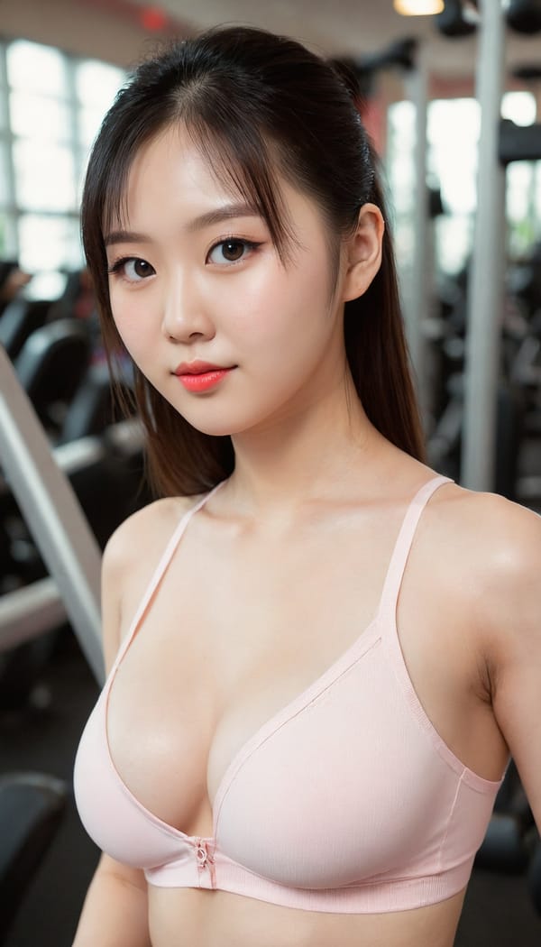 Tags: 21872187, SDXL
{"3": {"inputs": {"seed": 454368901129641, "steps": 64, "cfg": 6.41, "sampler_name": "dpmpp_2m", "scheduler": "karras", "denoise": 1.0, "model": ["27", 0], "positive": ["6", 0], "negative": ["7", 0], "latent_image": ["5", 0]}, "class_type": "KSampler"}, "4": {"inputs": {"ckpt_name": "juggernautXL_v8Rundiffusion.safetensors"}, "class_type": "CheckpointLoaderSimple"}, "5": {"inputs": {"width": 768, "height": 1344, "batch_size": 1}, "class_type": "EmptyLatentImage"}, "6": {"inputs": {"text": "25 year old girl, (chinese:1.13), (temptress:1.05), (double eyelids:1.13), (sexy lips:1.09), (pale skin:1.07), (beautiful eyes:1.03), (idol:0.99), (seductive facial expression:1.10), (slim:1.12), (seductive pose:1.07), (eyelashes:1.06), (detailed face:0.99), (cute:1.09), (blush:0.95), (in a seductive pose:1.11), (large perky breasts:1.12), (cleavage:0.96), (thigh gap:0.99), (in skimpy gym outfit:1.07) at a gym, (film:1.09), (candid cinema:1.04), (skin fuzz:1.03), (detailed skin:1.01), (natural looking skin:1.05), (portra:1.03), (textured skin:1.04), (RAW:1.02), (soft lighting:1.05)", "clip": ["27", 1]}, "class_type": "CLIPTextEncode"}, "7": {"inputs": {"text": "(watermark:1.11), (distorted:1.05), (twisted:1.13), (low resolution:1.14), (worst quality:1.06), (open mouth:1.10), (bad hands:1.05)", "clip": ["27", 1]}, "class_type": "CLIPTextEncode"}, "8": {"inputs": {"samples": ["3", 0], "vae": ["4", 2]}, "class_type": "VAEDecode"}, "25": {"inputs": {"lora_name": "nudify_xl.safetensors", "strength_model": 0.25, "strength_clip": 0.34, "model": ["4", 0], "clip": ["4", 1]}, "class_type": "LoraLoader"}, "26": {"inputs": {"lora_name": "shirtlift_SDXL_v2.safetensors", "strength_model": 0.12, "strength_clip": 0.03, "model": ["25", 0], "clip": ["25", 1]}, "class_type": "LoraLoader"}, "27": {"inputs": {"lora_name": "PerfectEyesXL.safetensors", "strength_model": 0.17, "strength_clip": 0.0, "model": ["26", 0], "clip": ["26", 1]}, "class_type": "LoraLoader"}, "30": {"inputs": {"model_name": "4x_NMKD-Superscale-SP_178000_G.pth"}, "class_type": "UpscaleModelLoader"}, "31": {"inputs": {"upscale_model": ["30", 0], "image": ["8", 0]}, "class_type": "ImageUpscaleWithModel"}, "32": {"inputs": {"upscale_method": "lanczos", "scale_by": 0.5, "image": ["31", 0]}, "class_type": "ImageScaleBy"}, "33": {"inputs": {"pixels": ["32", 0], "vae": ["4", 2]}, "class_type": "VAEEncode"}, "34": {"inputs": {"seed": 454368901129641, "steps": 64, "cfg": 6.41, "sampler_name": "dpmpp_2m", "scheduler": "karras", "denoise": 0.3, "model": ["27", 0], "positive": ["6", 0], "negative": ["7", 0], "latent_image": ["33", 0]}, "class_type": "KSampler"}, "36": {"inputs": {"samples": ["34", 0], "vae": ["4", 2]}, "class_type": "VAEDecode"}, "39": {"inputs": {"filename_prefix": "comfyapi-1707717971642", "images": ["36", 0]}, "class_type": "SaveImage"}}