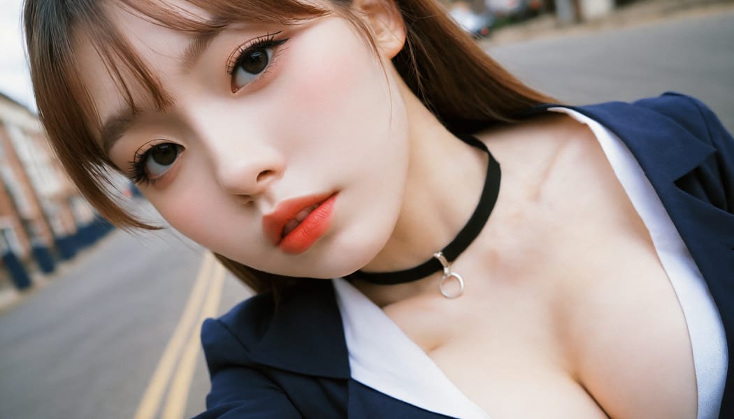 Tags: 21872187, SDXL
{"3": {"inputs": {"seed": 878925448129160, "steps": 32, "cfg": 6.58, "sampler_name": "dpmpp_2m", "scheduler": "karras", "denoise": 1.0, "model": ["27", 0], "positive": ["6", 0], "negative": ["7", 0], "latent_image": ["5", 0]}, "class_type": "KSampler"}, "4": {"inputs": {"ckpt_name": "helloworldxl.safetensors"}, "class_type": "CheckpointLoaderSimple"}, "5": {"inputs": {"width": 1344, "height": 768, "batch_size": 1}, "class_type": "EmptyLatentImage"}, "6": {"inputs": {"text": "23 year old girl, (eyelashes:0.98), (beautiful eyes:0.97), (cute:1.14), (seductive pose:1.12), (seductive facial expression:0.97), (temptress:1.13), (double eyelids:1.06), (detailed face:1.13), (pale skin:1.13), (sexy lips:1.14), (slim:0.97), (blush:1.02), (in a seductive pose:1.09), (large perky breasts:1.05), (cleavage:0.95), (thigh gap:1.08), (school uniform:1.07), choker, busy street, (detailed skin:1.03), (skin fuzz:1.05), (textured skin:1.08), (soft lighting:1.04), (film:1.06), (candid cinema:1.02), (natural looking skin:1.08), (portra:1.06), (RAW:1.08)", "clip": ["27", 1]}, "class_type": "CLIPTextEncode"}, "7": {"inputs": {"text": "(low resolution:1.10), (worst quality:1.10), (distorted:1.05), (twisted:1.08), (open mouth:1.05), (watermark:1.07), (bad hands:1.11)", "clip": ["27", 1]}, "class_type": "CLIPTextEncode"}, "8": {"inputs": {"samples": ["3", 0], "vae": ["4", 2]}, "class_type": "VAEDecode"}, "25": {"inputs": {"lora_name": "nudify_xl.safetensors", "strength_model": 0.04, "strength_clip": 0.08, "model": ["4", 0], "clip": ["4", 1]}, "class_type": "LoraLoader"}, "26": {"inputs": {"lora_name": "shirtlift_SDXL_v2.safetensors", "strength_model": 0.04, "strength_clip": 0.18, "model": ["25", 0], "clip": ["25", 1]}, "class_type": "LoraLoader"}, "27": {"inputs": {"lora_name": "PerfectEyesXL.safetensors", "strength_model": 0.0, "strength_clip": 0.17, "model": ["26", 0], "clip": ["26", 1]}, "class_type": "LoraLoader"}, "30": {"inputs": {"model_name": "4x_NMKD-Superscale-SP_178000_G.pth"}, "class_type": "UpscaleModelLoader"}, "31": {"inputs": {"upscale_model": ["30", 0], "image": ["8", 0]}, "class_type": "ImageUpscaleWithModel"}, "32": {"inputs": {"upscale_method": "lanczos", "scale_by": 0.5, "image": ["31", 0]}, "class_type": "ImageScaleBy"}, "33": {"inputs": {"pixels": ["32", 0], "vae": ["4", 2]}, "class_type": "VAEEncode"}, "34": {"inputs": {"seed": 878925448129160, "steps": 32, "cfg": 6.58, "sampler_name": "dpmpp_2m", "scheduler": "karras", "denoise": 0.3, "model": ["27", 0], "positive": ["6", 0], "negative": ["7", 0], "latent_image": ["33", 0]}, "class_type": "KSampler"}, "36": {"inputs": {"samples": ["34", 0], "vae": ["4", 2]}, "class_type": "VAEDecode"}, "39": {"inputs": {"filename_prefix": "comfyapi-1727080350956", "images": ["36", 0]}, "class_type": "SaveImage"}}