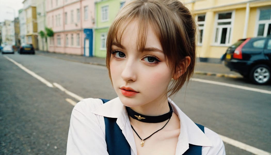 Tags: 21872187, SDXL
{"3": {"inputs": {"seed": 917697513382741, "steps": 32, "cfg": 7.45, "sampler_name": "dpmpp_2m", "scheduler": "karras", "denoise": 1.0, "model": ["27", 0], "positive": ["6", 0], "negative": ["7", 0], "latent_image": ["5", 0]}, "class_type": "KSampler"}, "4": {"inputs": {"ckpt_name": "helloworldxl.safetensors"}, "class_type": "CheckpointLoaderSimple"}, "5": {"inputs": {"width": 1344, "height": 768, "batch_size": 1}, "class_type": "EmptyLatentImage"}, "6": {"inputs": {"text": "21 year old girl, (irish:1.01), (russian:1.10), (pale skin:1.13), (blush:1.14), (seductive facial expression:1.09), (cute:1.08), (sexy lips:0.96), (beautiful eyes:1.06), (double eyelids:0.96), (detailed face:1.02), (seductive pose:1.14), (eyelashes:1.03), (temptress:1.13), (idol:0.99), (slim:0.96), (in a seductive pose:1.12), (large perky breasts:1.01), (cleavage:1.12), (thigh gap:0.96), (school uniform:1.06), choker, busy street, (film:1.03), (textured skin:1.00), (soft lighting:1.04), (candid cinema:1.06), (natural looking skin:1.09), (RAW:1.09), (detailed skin:1.07), (portra:1.03), (skin fuzz:1.08)", "clip": ["27", 1]}, "class_type": "CLIPTextEncode"}, "7": {"inputs": {"text": "(open mouth:1.08), (worst quality:1.05), (low resolution:1.12), (bad hands:1.10), (twisted:1.05), (watermark:1.08), (distorted:1.13)", "clip": ["27", 1]}, "class_type": "CLIPTextEncode"}, "8": {"inputs": {"samples": ["3", 0], "vae": ["4", 2]}, "class_type": "VAEDecode"}, "25": {"inputs": {"lora_name": "nudify_xl.safetensors", "strength_model": 0.19, "strength_clip": 0.03, "model": ["4", 0], "clip": ["4", 1]}, "class_type": "LoraLoader"}, "26": {"inputs": {"lora_name": "shirtlift_SDXL_v2.safetensors", "strength_model": 0.02, "strength_clip": 0.04, "model": ["25", 0], "clip": ["25", 1]}, "class_type": "LoraLoader"}, "27": {"inputs": {"lora_name": "PerfectEyesXL.safetensors", "strength_model": 0.08, "strength_clip": 0.02, "model": ["26", 0], "clip": ["26", 1]}, "class_type": "LoraLoader"}, "30": {"inputs": {"model_name": "4x_NMKD-Superscale-SP_178000_G.pth"}, "class_type": "UpscaleModelLoader"}, "31": {"inputs": {"upscale_model": ["30", 0], "image": ["8", 0]}, "class_type": "ImageUpscaleWithModel"}, "32": {"inputs": {"upscale_method": "lanczos", "scale_by": 0.5, "image": ["31", 0]}, "class_type": "ImageScaleBy"}, "33": {"inputs": {"pixels": ["32", 0], "vae": ["4", 2]}, "class_type": "VAEEncode"}, "34": {"inputs": {"seed": 917697513382741, "steps": 32, "cfg": 7.45, "sampler_name": "dpmpp_2m", "scheduler": "karras", "denoise": 0.3, "model": ["27", 0], "positive": ["6", 0], "negative": ["7", 0], "latent_image": ["33", 0]}, "class_type": "KSampler"}, "36": {"inputs": {"samples": ["34", 0], "vae": ["4", 2]}, "class_type": "VAEDecode"}, "39": {"inputs": {"filename_prefix": "comfyapi-1711842326120", "images": ["36", 0]}, "class_type": "SaveImage"}}