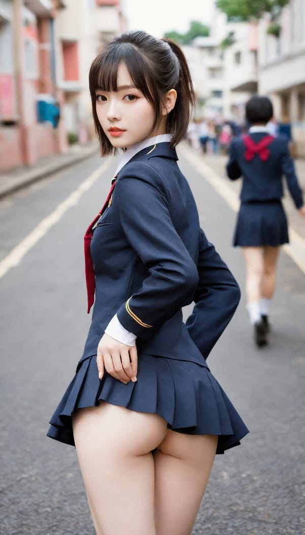 Tags: 21872187, SDXL
{"3": {"inputs": {"seed": 347228848296716, "steps": 64, "cfg": 5.18, "sampler_name": "dpmpp_2m", "scheduler": "karras", "denoise": 1.0, "model": ["27", 0], "positive": ["6", 0], "negative": ["7", 0], "latent_image": ["5", 0]}, "class_type": "KSampler"}, "4": {"inputs": {"ckpt_name": "helloworldxl.safetensors"}, "class_type": "CheckpointLoaderSimple"}, "5": {"inputs": {"width": 768, "height": 1344, "batch_size": 1}, "class_type": "EmptyLatentImage"}, "6": {"inputs": {"text": "24 year old girl, (pale skin:1.03), (detailed face:0.96), (seductive pose:1.13), (beautiful eyes:1.01), (temptress:1.12), (cute:1.14), (eyelashes:1.05), (blush:1.12), (sexy lips:1.05), (seductive facial expression:1.03), (slim:1.02), (double eyelids:1.06), (idol:1.03), (perky ass:1.05), (exposed ass:1.02), (looking back:1.13), (sexy ass:1.13), (thigh gap:1.03), (school uniform:1.09), choker, busy street, (RAW:1.05), (textured skin:1.07), (skin fuzz:1.01), (film:1.00), (portra:1.03), (candid cinema:1.04), (detailed skin:1.09), (natural looking skin:1.05), (soft lighting:1.08)", "clip": ["27", 1]}, "class_type": "CLIPTextEncode"}, "7": {"inputs": {"text": "(twisted:1.14), (distorted:1.13), (low resolution:1.13), (open mouth:1.06), (bad hands:1.13), (worst quality:1.09), (watermark:1.06)", "clip": ["27", 1]}, "class_type": "CLIPTextEncode"}, "8": {"inputs": {"samples": ["3", 0], "vae": ["4", 2]}, "class_type": "VAEDecode"}, "25": {"inputs": {"lora_name": "nudify_xl.safetensors", "strength_model": 0.3, "strength_clip": 0.01, "model": ["4", 0], "clip": ["4", 1]}, "class_type": "LoraLoader"}, "26": {"inputs": {"lora_name": "shirtlift_SDXL_v2.safetensors", "strength_model": 0.12, "strength_clip": 0.1, "model": ["25", 0], "clip": ["25", 1]}, "class_type": "LoraLoader"}, "27": {"inputs": {"lora_name": "PerfectEyesXL.safetensors", "strength_model": 0.11, "strength_clip": 0.1, "model": ["26", 0], "clip": ["26", 1]}, "class_type": "LoraLoader"}, "30": {"inputs": {"model_name": "4x_NMKD-Superscale-SP_178000_G.pth"}, "class_type": "UpscaleModelLoader"}, "31": {"inputs": {"upscale_model": ["30", 0], "image": ["8", 0]}, "class_type": "ImageUpscaleWithModel"}, "32": {"inputs": {"upscale_method": "lanczos", "scale_by": 0.5, "image": ["31", 0]}, "class_type": "ImageScaleBy"}, "33": {"inputs": {"pixels": ["32", 0], "vae": ["4", 2]}, "class_type": "VAEEncode"}, "34": {"inputs": {"seed": 347228848296716, "steps": 64, "cfg": 5.18, "sampler_name": "dpmpp_2m", "scheduler": "karras", "denoise": 0.3, "model": ["27", 0], "positive": ["6", 0], "negative": ["7", 0], "latent_image": ["33", 0]}, "class_type": "KSampler"}, "36": {"inputs": {"samples": ["34", 0], "vae": ["4", 2]}, "class_type": "VAEDecode"}, "39": {"inputs": {"filename_prefix": "comfyapi-1732957012511", "images": ["36", 0]}, "class_type": "SaveImage"}}