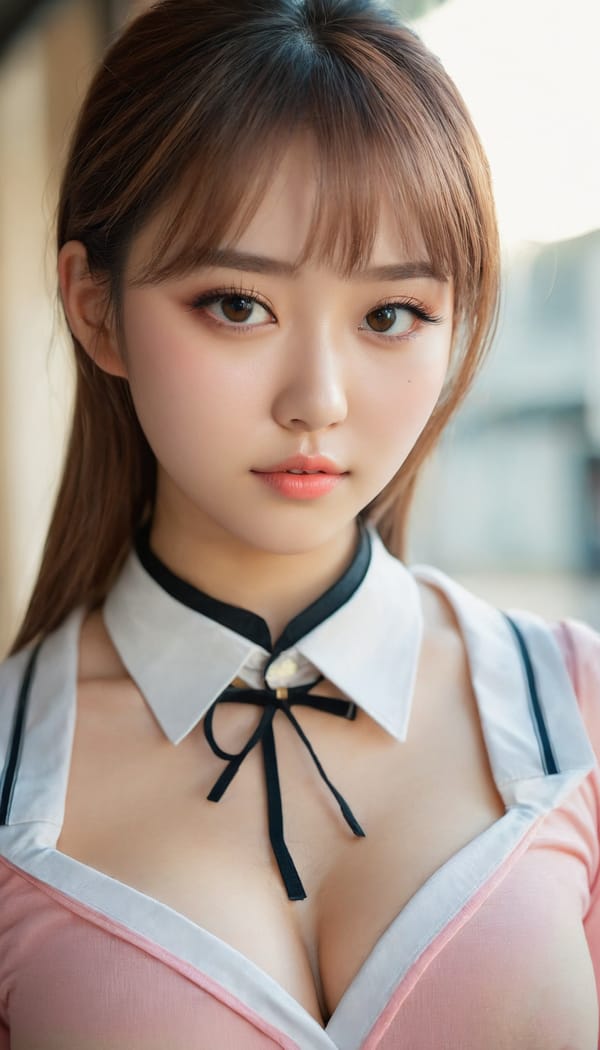 Tags: 21872187, SDXL
{"3": {"inputs": {"seed": 822079256422615, "steps": 64, "cfg": 5.02, "sampler_name": "dpmpp_2m", "scheduler": "karras", "denoise": 1.0, "model": ["27", 0], "positive": ["6", 0], "negative": ["7", 0], "latent_image": ["5", 0]}, "class_type": "KSampler"}, "4": {"inputs": {"ckpt_name": "juggernautxl.safetensors"}, "class_type": "CheckpointLoaderSimple"}, "5": {"inputs": {"width": 768, "height": 1344, "batch_size": 1}, "class_type": "EmptyLatentImage"}, "6": {"inputs": {"text": "24 year old girl, (double eyelids:0.97), (seductive facial expression:1.05), (cute:0.98), (blush:0.99), (eyelashes:0.97), (beautiful eyes:1.04), (sexy lips:1.06), (slim:0.99), (seductive pose:0.95), (temptress:1.14), (detailed face:1.00), (pale skin:1.02), (idol:1.04), (in a seductive pose:1.07), (large perky breasts:1.07), (cleavage:0.99), (thigh gap:0.97), (school uniform:1.01), choker, busy street, (skin fuzz:1.09), (candid cinema:1.01), (portra:1.00), (soft lighting:1.07), (detailed skin:1.04), (textured skin:1.08), (film:1.00), (RAW:1.06), (natural looking skin:1.00)", "clip": ["27", 1]}, "class_type": "CLIPTextEncode"}, "7": {"inputs": {"text": "(worst quality:1.07), (low resolution:1.06), (bad hands:1.06), (distorted:1.06), (twisted:1.08), (watermark:1.09), (open mouth:1.08)", "clip": ["27", 1]}, "class_type": "CLIPTextEncode"}, "8": {"inputs": {"samples": ["3", 0], "vae": ["4", 2]}, "class_type": "VAEDecode"}, "25": {"inputs": {"lora_name": "nudify_xl.safetensors", "strength_model": 0.11, "strength_clip": 0.22, "model": ["4", 0], "clip": ["4", 1]}, "class_type": "LoraLoader"}, "26": {"inputs": {"lora_name": "shirtlift_SDXL_v2.safetensors", "strength_model": 0.07, "strength_clip": 0.06, "model": ["25", 0], "clip": ["25", 1]}, "class_type": "LoraLoader"}, "27": {"inputs": {"lora_name": "PerfectEyesXL.safetensors", "strength_model": 0.18, "strength_clip": 0.12, "model": ["26", 0], "clip": ["26", 1]}, "class_type": "LoraLoader"}, "30": {"inputs": {"model_name": "4x_NMKD-Superscale-SP_178000_G.pth"}, "class_type": "UpscaleModelLoader"}, "31": {"inputs": {"upscale_model": ["30", 0], "image": ["8", 0]}, "class_type": "ImageUpscaleWithModel"}, "32": {"inputs": {"upscale_method": "lanczos", "scale_by": 0.5, "image": ["31", 0]}, "class_type": "ImageScaleBy"}, "33": {"inputs": {"pixels": ["32", 0], "vae": ["4", 2]}, "class_type": "VAEEncode"}, "34": {"inputs": {"seed": 822079256422615, "steps": 64, "cfg": 5.02, "sampler_name": "dpmpp_2m", "scheduler": "karras", "denoise": 0.3, "model": ["27", 0], "positive": ["6", 0], "negative": ["7", 0], "latent_image": ["33", 0]}, "class_type": "KSampler"}, "36": {"inputs": {"samples": ["34", 0], "vae": ["4", 2]}, "class_type": "VAEDecode"}, "39": {"inputs": {"filename_prefix": "comfyapi-1726298356191", "images": ["36", 0]}, "class_type": "SaveImage"}}