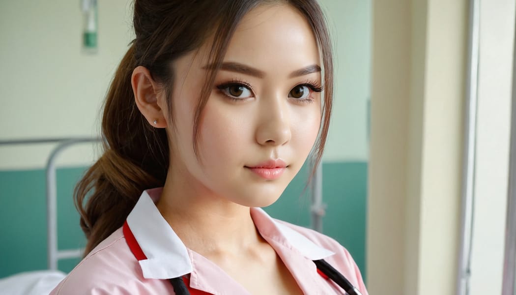 Tags: 21872187, SDXL
{"3": {"inputs": {"seed": 688955699718392, "steps": 32, "cfg": 7.06, "sampler_name": "dpmpp_2m", "scheduler": "karras", "denoise": 1.0, "model": ["27", 0], "positive": ["6", 0], "negative": ["7", 0], "latent_image": ["5", 0]}, "class_type": "KSampler"}, "4": {"inputs": {"ckpt_name": "juggernautxl.safetensors"}, "class_type": "CheckpointLoaderSimple"}, "5": {"inputs": {"width": 1344, "height": 768, "batch_size": 1}, "class_type": "EmptyLatentImage"}, "6": {"inputs": {"text": "25 year old girl, (seductive facial expression:1.00), (temptress:0.95), (idol:1.04), (slim:1.14), (cute:1.08), (detailed face:1.09), (seductive pose:1.02), (blush:1.10), (beautiful eyes:1.06), (double eyelids:0.98), (sexy lips:1.10), (eyelashes:1.06), (in a seductive pose:1.05), (large perky breasts:1.10), (cleavage:1.11), (thigh gap:1.11), (nurse in uniform:1.04) working in a hospital ward, (portra:1.05), (candid cinema:1.05), (skin fuzz:1.04), (textured skin:1.00), (RAW:1.06), (detailed skin:1.07), (soft lighting:1.02), (natural looking skin:1.04), (film:1.04)", "clip": ["27", 1]}, "class_type": "CLIPTextEncode"}, "7": {"inputs": {"text": "(open mouth:1.06), (low resolution:1.14), (distorted:1.13), (twisted:1.12), (watermark:1.06), (bad hands:1.07), (worst quality:1.14)", "clip": ["27", 1]}, "class_type": "CLIPTextEncode"}, "8": {"inputs": {"samples": ["3", 0], "vae": ["4", 2]}, "class_type": "VAEDecode"}, "25": {"inputs": {"lora_name": "nudify_xl.safetensors", "strength_model": 0.02, "strength_clip": 0.04, "model": ["4", 0], "clip": ["4", 1]}, "class_type": "LoraLoader"}, "26": {"inputs": {"lora_name": "shirtlift_SDXL_v2.safetensors", "strength_model": 0.12, "strength_clip": 0.08, "model": ["25", 0], "clip": ["25", 1]}, "class_type": "LoraLoader"}, "27": {"inputs": {"lora_name": "PerfectEyesXL.safetensors", "strength_model": 0.06, "strength_clip": 0.0, "model": ["26", 0], "clip": ["26", 1]}, "class_type": "LoraLoader"}, "30": {"inputs": {"model_name": "4x_NMKD-Superscale-SP_178000_G.pth"}, "class_type": "UpscaleModelLoader"}, "31": {"inputs": {"upscale_model": ["30", 0], "image": ["8", 0]}, "class_type": "ImageUpscaleWithModel"}, "32": {"inputs": {"upscale_method": "lanczos", "scale_by": 0.5, "image": ["31", 0]}, "class_type": "ImageScaleBy"}, "33": {"inputs": {"pixels": ["32", 0], "vae": ["4", 2]}, "class_type": "VAEEncode"}, "34": {"inputs": {"seed": 688955699718392, "steps": 32, "cfg": 7.06, "sampler_name": "dpmpp_2m", "scheduler": "karras", "denoise": 0.3, "model": ["27", 0], "positive": ["6", 0], "negative": ["7", 0], "latent_image": ["33", 0]}, "class_type": "KSampler"}, "36": {"inputs": {"samples": ["34", 0], "vae": ["4", 2]}, "class_type": "VAEDecode"}, "39": {"inputs": {"filename_prefix": "comfyapi-1731481385507", "images": ["36", 0]}, "class_type": "SaveImage"}}