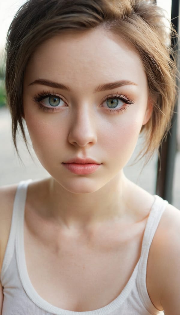 Tags: 21872187, SDXL
{"3": {"inputs": {"seed": 409936155747249, "steps": 64, "cfg": 6.47, "sampler_name": "dpmpp_2m", "scheduler": "karras", "denoise": 1.0, "model": ["27", 0], "positive": ["6", 0], "negative": ["7", 0], "latent_image": ["5", 0]}, "class_type": "KSampler"}, "4": {"inputs": {"ckpt_name": "juggernautxl.safetensors"}, "class_type": "CheckpointLoaderSimple"}, "5": {"inputs": {"width": 768, "height": 1344, "batch_size": 1}, "class_type": "EmptyLatentImage"}, "6": {"inputs": {"text": "22 year old girl, (irish:1.10), (temptress:1.08), (eyelashes:1.05), (pale skin:1.01), (detailed face:0.96), (double eyelids:1.05), (blush:0.97), (beautiful eyes:1.13), (seductive facial expression:0.98), (sexy lips:0.97), (idol:1.14), (seductive pose:1.03), (slim:1.08), (cute:1.03), (in a seductive pose:1.00), (large perky breasts:1.00), (cleavage:1.09), (thigh gap:1.11), (white tanktop:1.11), busy street, (candid cinema:1.01), (skin fuzz:1.08), (textured skin:1.03), (soft lighting:1.07), (detailed skin:1.00), (film:1.07), (RAW:1.03), (natural looking skin:1.03), (portra:1.01)", "clip": ["27", 1]}, "class_type": "CLIPTextEncode"}, "7": {"inputs": {"text": "(open mouth:1.09), (bad hands:1.09), (worst quality:1.14), (twisted:1.11), (distorted:1.09), (low resolution:1.14), (watermark:1.07)", "clip": ["27", 1]}, "class_type": "CLIPTextEncode"}, "8": {"inputs": {"samples": ["3", 0], "vae": ["4", 2]}, "class_type": "VAEDecode"}, "25": {"inputs": {"lora_name": "nudify_xl.safetensors", "strength_model": 0.14, "strength_clip": 0.37, "model": ["4", 0], "clip": ["4", 1]}, "class_type": "LoraLoader"}, "26": {"inputs": {"lora_name": "shirtlift_SDXL_v2.safetensors", "strength_model": 0.0, "strength_clip": 0.04, "model": ["25", 0], "clip": ["25", 1]}, "class_type": "LoraLoader"}, "27": {"inputs": {"lora_name": "PerfectEyesXL.safetensors", "strength_model": 0.12, "strength_clip": 0.11, "model": ["26", 0], "clip": ["26", 1]}, "class_type": "LoraLoader"}, "30": {"inputs": {"model_name": "4x_NMKD-Superscale-SP_178000_G.pth"}, "class_type": "UpscaleModelLoader"}, "31": {"inputs": {"upscale_model": ["30", 0], "image": ["8", 0]}, "class_type": "ImageUpscaleWithModel"}, "32": {"inputs": {"upscale_method": "lanczos", "scale_by": 0.5, "image": ["31", 0]}, "class_type": "ImageScaleBy"}, "33": {"inputs": {"pixels": ["32", 0], "vae": ["4", 2]}, "class_type": "VAEEncode"}, "34": {"inputs": {"seed": 409936155747249, "steps": 64, "cfg": 6.47, "sampler_name": "dpmpp_2m", "scheduler": "karras", "denoise": 0.3, "model": ["27", 0], "positive": ["6", 0], "negative": ["7", 0], "latent_image": ["33", 0]}, "class_type": "KSampler"}, "36": {"inputs": {"samples": ["34", 0], "vae": ["4", 2]}, "class_type": "VAEDecode"}, "39": {"inputs": {"filename_prefix": "comfyapi-1725160055946", "images": ["36", 0]}, "class_type": "SaveImage"}}