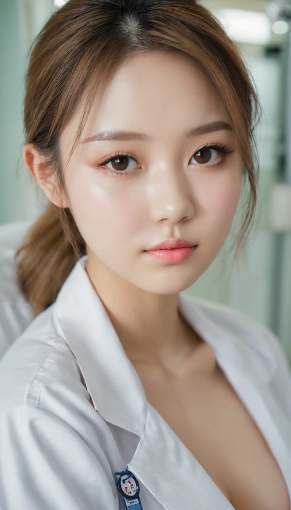 Tags: 21872187, SDXL
{"3": {"inputs": {"seed": 613979217973422, "steps": 32, "cfg": 5.22, "sampler_name": "dpmpp_2m", "scheduler": "karras", "denoise": 1.0, "model": ["27", 0], "positive": ["6", 0], "negative": ["7", 0], "latent_image": ["5", 0]}, "class_type": "KSampler"}, "4": {"inputs": {"ckpt_name": "juggernautxl.safetensors"}, "class_type": "CheckpointLoaderSimple"}, "5": {"inputs": {"width": 768, "height": 1344, "batch_size": 1}, "class_type": "EmptyLatentImage"}, "6": {"inputs": {"text": "23 year old girl, (cute:1.09), (blush:1.05), (double eyelids:1.10), (seductive facial expression:0.97), (seductive pose:1.08), (eyelashes:1.09), (detailed face:1.02), (slim:1.10), (pale skin:0.95), (beautiful eyes:1.02), (idol:1.11), (sexy lips:1.13), (on all fours:1.03), (spreading ass cheeks:1.12), (from behind:0.96), (backboob:1.10), (nurse in uniform:0.97) working in a hospital ward, (RAW:1.08), (textured skin:1.09), (film:1.03), (detailed skin:1.01), (candid cinema:1.02), (portra:1.02), (natural looking skin:1.08), (skin fuzz:1.01), (soft lighting:1.09)", "clip": ["27", 1]}, "class_type": "CLIPTextEncode"}, "7": {"inputs": {"text": "(worst quality:1.10), (distorted:1.08), (low resolution:1.13), (watermark:1.13), (open mouth:1.08), (bad hands:1.06), (twisted:1.13)", "clip": ["27", 1]}, "class_type": "CLIPTextEncode"}, "8": {"inputs": {"samples": ["3", 0], "vae": ["4", 2]}, "class_type": "VAEDecode"}, "25": {"inputs": {"lora_name": "nudify_xl.safetensors", "strength_model": 0.12, "strength_clip": 0.21, "model": ["4", 0], "clip": ["4", 1]}, "class_type": "LoraLoader"}, "26": {"inputs": {"lora_name": "shirtlift_SDXL_v2.safetensors", "strength_model": 0.02, "strength_clip": 0.0, "model": ["25", 0], "clip": ["25", 1]}, "class_type": "LoraLoader"}, "27": {"inputs": {"lora_name": "PerfectEyesXL.safetensors", "strength_model": 0.02, "strength_clip": 0.16, "model": ["26", 0], "clip": ["26", 1]}, "class_type": "LoraLoader"}, "30": {"inputs": {"model_name": "4x_NMKD-Superscale-SP_178000_G.pth"}, "class_type": "UpscaleModelLoader"}, "31": {"inputs": {"upscale_model": ["30", 0], "image": ["8", 0]}, "class_type": "ImageUpscaleWithModel"}, "32": {"inputs": {"upscale_method": "lanczos", "scale_by": 0.5, "image": ["31", 0]}, "class_type": "ImageScaleBy"}, "33": {"inputs": {"pixels": ["32", 0], "vae": ["4", 2]}, "class_type": "VAEEncode"}, "34": {"inputs": {"seed": 613979217973422, "steps": 32, "cfg": 5.22, "sampler_name": "dpmpp_2m", "scheduler": "karras", "denoise": 0.3, "model": ["27", 0], "positive": ["6", 0], "negative": ["7", 0], "latent_image": ["33", 0]}, "class_type": "KSampler"}, "36": {"inputs": {"samples": ["34", 0], "vae": ["4", 2]}, "class_type": "VAEDecode"}, "39": {"inputs": {"filename_prefix": "comfyapi-1714134449117", "images": ["36", 0]}, "class_type": "SaveImage"}}