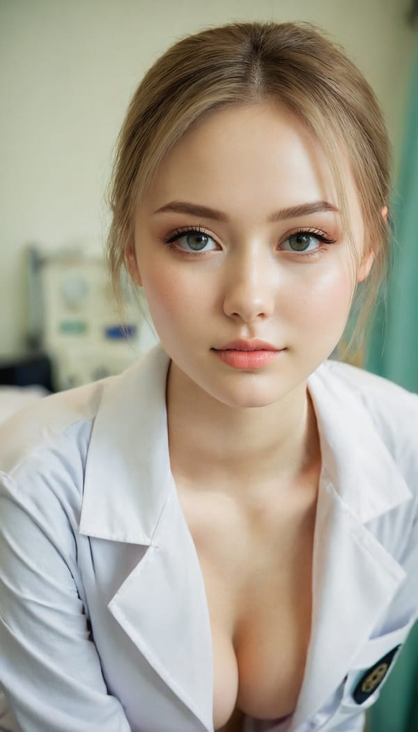 Tags: 21872187, SDXL
{"3": {"inputs": {"seed": 580273578886022, "steps": 64, "cfg": 5.79, "sampler_name": "dpmpp_2m", "scheduler": "karras", "denoise": 1.0, "model": ["27", 0], "positive": ["6", 0], "negative": ["7", 0], "latent_image": ["5", 0]}, "class_type": "KSampler"}, "4": {"inputs": {"ckpt_name": "juggernautxl.safetensors"}, "class_type": "CheckpointLoaderSimple"}, "5": {"inputs": {"width": 768, "height": 1344, "batch_size": 1}, "class_type": "EmptyLatentImage"}, "6": {"inputs": {"text": "23 year old girl, (russian:0.97), (slim:0.98), (idol:1.08), (double eyelids:1.07), (blush:0.98), (detailed face:1.14), (seductive facial expression:0.96), (sexy lips:0.97), (beautiful eyes:1.06), (temptress:1.04), (pale skin:1.02), (cute:1.05), (eyelashes:0.99), (seductive pose:0.98), (on all fours:0.99), (spreading ass cheeks:1.11), (from behind:1.13), (backboob:1.00), (nurse in uniform:0.98) working in a hospital ward, (natural looking skin:1.04), (portra:1.06), (skin fuzz:1.06), (soft lighting:1.09), (detailed skin:1.00), (textured skin:1.04), (film:1.00), (candid cinema:1.05), (RAW:1.00)", "clip": ["27", 1]}, "class_type": "CLIPTextEncode"}, "7": {"inputs": {"text": "(distorted:1.10), (worst quality:1.09), (twisted:1.09), (bad hands:1.14), (open mouth:1.11), (low resolution:1.10), (watermark:1.06)", "clip": ["27", 1]}, "class_type": "CLIPTextEncode"}, "8": {"inputs": {"samples": ["3", 0], "vae": ["4", 2]}, "class_type": "VAEDecode"}, "25": {"inputs": {"lora_name": "nudify_xl.safetensors", "strength_model": 0.25, "strength_clip": 0.36, "model": ["4", 0], "clip": ["4", 1]}, "class_type": "LoraLoader"}, "26": {"inputs": {"lora_name": "shirtlift_SDXL_v2.safetensors", "strength_model": 0.06, "strength_clip": 0.1, "model": ["25", 0], "clip": ["25", 1]}, "class_type": "LoraLoader"}, "27": {"inputs": {"lora_name": "PerfectEyesXL.safetensors", "strength_model": 0.13, "strength_clip": 0.18, "model": ["26", 0], "clip": ["26", 1]}, "class_type": "LoraLoader"}, "30": {"inputs": {"model_name": "4x_NMKD-Superscale-SP_178000_G.pth"}, "class_type": "UpscaleModelLoader"}, "31": {"inputs": {"upscale_model": ["30", 0], "image": ["8", 0]}, "class_type": "ImageUpscaleWithModel"}, "32": {"inputs": {"upscale_method": "lanczos", "scale_by": 0.5, "image": ["31", 0]}, "class_type": "ImageScaleBy"}, "33": {"inputs": {"pixels": ["32", 0], "vae": ["4", 2]}, "class_type": "VAEEncode"}, "34": {"inputs": {"seed": 580273578886022, "steps": 64, "cfg": 5.79, "sampler_name": "dpmpp_2m", "scheduler": "karras", "denoise": 0.3, "model": ["27", 0], "positive": ["6", 0], "negative": ["7", 0], "latent_image": ["33", 0]}, "class_type": "KSampler"}, "36": {"inputs": {"samples": ["34", 0], "vae": ["4", 2]}, "class_type": "VAEDecode"}, "39": {"inputs": {"filename_prefix": "comfyapi-1731056681752", "images": ["36", 0]}, "class_type": "SaveImage"}}