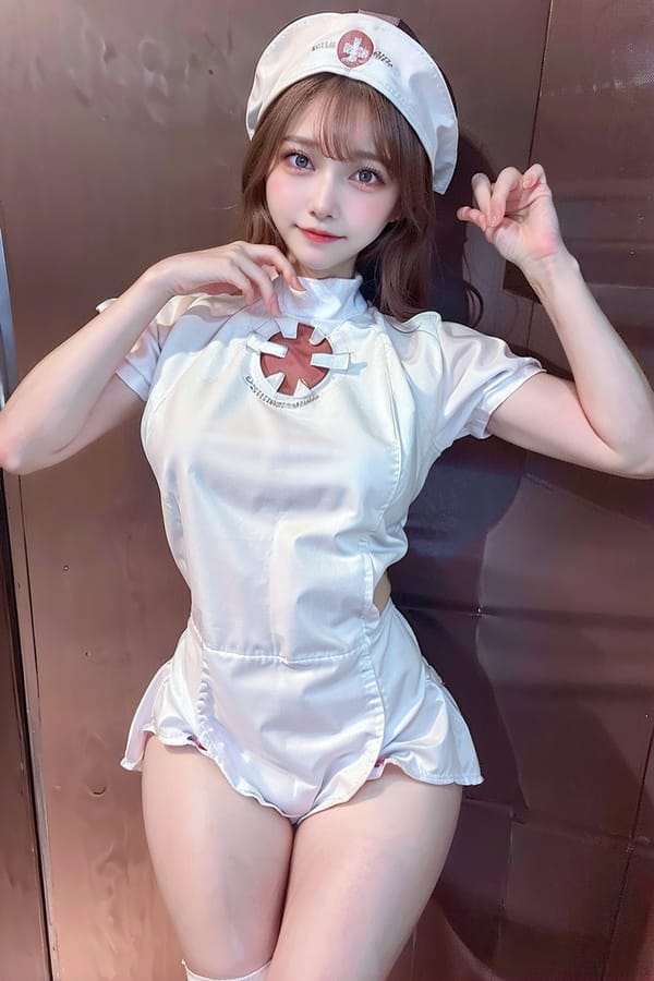 Tags: 21872187
<lora:YaeMiko_Test:0.56>, (russian:0.92), (ukrainian:0.91), (nurse outfit:1.20), hospital ward, <lora:skirtlift-v4:0.82 <lora:Addams:0.27>, extremely detailed eyes, cute, seductive smile, double eyelids, eyelashes, pale skin, full body portrait, textured skin, RAW, sharp, hyper realistic, tall, (long slim legs:0.96), (thigh gap:0.92), blush, (stunningly attractive:1.18)
Negative prompt: drawings, fat, (worst quality:2.17)
Steps: 32, Sampler: DPM++ 2M Karras, CFG scale: 6.8, Seed: 1128690871, Size: 512x768, Model hash: fc2511737a, Model: chilloutmix_NiPrunedFp32Fix, Seed resize from: -1x-1, Denoising strength: 0.4, Version: v1.2.1, Hires upscale: 2.0, Hires steps: 16, Hires upscaler: ESRGAN_4x