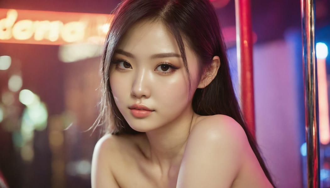 Tags: 21872187, SDXL
{"3": {"inputs": {"seed": 820550727735413, "steps": 32, "cfg": 5.02, "sampler_name": "dpmpp_2m", "scheduler": "karras", "denoise": 1.0, "model": ["27", 0], "positive": ["6", 0], "negative": ["7", 0], "latent_image": ["5", 0]}, "class_type": "KSampler"}, "4": {"inputs": {"ckpt_name": "juggernautxl.safetensors"}, "class_type": "CheckpointLoaderSimple"}, "5": {"inputs": {"width": 1344, "height": 768, "batch_size": 1}, "class_type": "EmptyLatentImage"}, "6": {"inputs": {"text": "28 year old girl, (korean:1.02), (chinese:1.04), (ukrainian:1.10), (russian:0.97), (double eyelids:1.01), (pale skin:1.07), (detailed face:1.14), (sexy lips:1.14), (seductive facial expression:1.04), (cute:1.06), (slim:1.02), (idol:1.01), (seductive pose:0.99), (temptress:0.98), (blush:1.01), (eyelashes:1.03), (beautiful eyes:1.11), (perky ass:1.05), (exposed ass:0.98), (looking back:1.04), (sexy ass:1.00), (thigh gap:0.95), (a pole dancer:1.04) at a night club, (film:1.01), (soft lighting:1.07), (skin fuzz:1.03), (natural looking skin:1.05), (RAW:1.02), (candid cinema:1.00), (textured skin:1.02), (portra:1.07), (detailed skin:1.02)", "clip": ["27", 1]}, "class_type": "CLIPTextEncode"}, "7": {"inputs": {"text": "(worst quality:1.10), (open mouth:1.14), (bad hands:1.06), (twisted:1.09), (distorted:1.05), (watermark:1.07), (low resolution:1.14)", "clip": ["27", 1]}, "class_type": "CLIPTextEncode"}, "8": {"inputs": {"samples": ["3", 0], "vae": ["4", 2]}, "class_type": "VAEDecode"}, "25": {"inputs": {"lora_name": "nudify_xl.safetensors", "strength_model": 0.03, "strength_clip": 0.13, "model": ["4", 0], "clip": ["4", 1]}, "class_type": "LoraLoader"}, "26": {"inputs": {"lora_name": "shirtlift_SDXL_v2.safetensors", "strength_model": 0.1, "strength_clip": 0.07, "model": ["25", 0], "clip": ["25", 1]}, "class_type": "LoraLoader"}, "27": {"inputs": {"lora_name": "PerfectEyesXL.safetensors", "strength_model": 0.13, "strength_clip": 0.05, "model": ["26", 0], "clip": ["26", 1]}, "class_type": "LoraLoader"}, "30": {"inputs": {"model_name": "4x_NMKD-Superscale-SP_178000_G.pth"}, "class_type": "UpscaleModelLoader"}, "31": {"inputs": {"upscale_model": ["30", 0], "image": ["8", 0]}, "class_type": "ImageUpscaleWithModel"}, "32": {"inputs": {"upscale_method": "lanczos", "scale_by": 0.5, "image": ["31", 0]}, "class_type": "ImageScaleBy"}, "33": {"inputs": {"pixels": ["32", 0], "vae": ["4", 2]}, "class_type": "VAEEncode"}, "34": {"inputs": {"seed": 820550727735413, "steps": 32, "cfg": 5.02, "sampler_name": "dpmpp_2m", "scheduler": "karras", "denoise": 0.3, "model": ["27", 0], "positive": ["6", 0], "negative": ["7", 0], "latent_image": ["33", 0]}, "class_type": "KSampler"}, "36": {"inputs": {"samples": ["34", 0], "vae": ["4", 2]}, "class_type": "VAEDecode"}, "39": {"inputs": {"filename_prefix": "comfyapi-1726489737063", "images": ["36", 0]}, "class_type": "SaveImage"}}