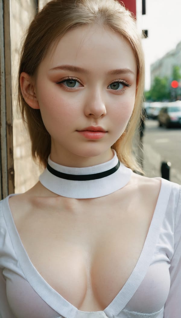 Tags: 21872187, SDXL
{"3": {"inputs": {"seed": 258539237060367, "steps": 32, "cfg": 6.98, "sampler_name": "dpmpp_2m", "scheduler": "karras", "denoise": 1.0, "model": ["27", 0], "positive": ["6", 0], "negative": ["7", 0], "latent_image": ["5", 0]}, "class_type": "KSampler"}, "4": {"inputs": {"ckpt_name": "juggernautxl.safetensors"}, "class_type": "CheckpointLoaderSimple"}, "5": {"inputs": {"width": 768, "height": 1344, "batch_size": 1}, "class_type": "EmptyLatentImage"}, "6": {"inputs": {"text": "20 year old girl, (russian:1.06), (slim:1.01), (sexy lips:0.97), (idol:1.03), (double eyelids:1.04), (temptress:1.10), (detailed face:0.96), (seductive pose:0.99), (blush:0.98), (beautiful eyes:1.06), (cute:1.07), (pale skin:1.14), (seductive facial expression:1.14), (eyelashes:0.98), (in a seductive pose:0.95), (large perky breasts:1.05), (cleavage:1.09), (thigh gap:1.10), (school uniform:1.09), choker, busy street, (candid cinema:1.02), (soft lighting:1.06), (textured skin:1.06), (detailed skin:1.04), (skin fuzz:1.09), (natural looking skin:1.08), (film:1.08), (RAW:1.00), (portra:1.06)", "clip": ["27", 1]}, "class_type": "CLIPTextEncode"}, "7": {"inputs": {"text": "(distorted:1.11), (twisted:1.08), (bad hands:1.09), (watermark:1.11), (open mouth:1.08), (worst quality:1.05), (low resolution:1.10)", "clip": ["27", 1]}, "class_type": "CLIPTextEncode"}, "8": {"inputs": {"samples": ["3", 0], "vae": ["4", 2]}, "class_type": "VAEDecode"}, "25": {"inputs": {"lora_name": "nudify_xl.safetensors", "strength_model": 0.27, "strength_clip": 0.35, "model": ["4", 0], "clip": ["4", 1]}, "class_type": "LoraLoader"}, "26": {"inputs": {"lora_name": "shirtlift_SDXL_v2.safetensors", "strength_model": 0.15, "strength_clip": 0.02, "model": ["25", 0], "clip": ["25", 1]}, "class_type": "LoraLoader"}, "27": {"inputs": {"lora_name": "PerfectEyesXL.safetensors", "strength_model": 0.1, "strength_clip": 0.06, "model": ["26", 0], "clip": ["26", 1]}, "class_type": "LoraLoader"}, "30": {"inputs": {"model_name": "4x_NMKD-Superscale-SP_178000_G.pth"}, "class_type": "UpscaleModelLoader"}, "31": {"inputs": {"upscale_model": ["30", 0], "image": ["8", 0]}, "class_type": "ImageUpscaleWithModel"}, "32": {"inputs": {"upscale_method": "lanczos", "scale_by": 0.5, "image": ["31", 0]}, "class_type": "ImageScaleBy"}, "33": {"inputs": {"pixels": ["32", 0], "vae": ["4", 2]}, "class_type": "VAEEncode"}, "34": {"inputs": {"seed": 258539237060367, "steps": 32, "cfg": 6.98, "sampler_name": "dpmpp_2m", "scheduler": "karras", "denoise": 0.3, "model": ["27", 0], "positive": ["6", 0], "negative": ["7", 0], "latent_image": ["33", 0]}, "class_type": "KSampler"}, "36": {"inputs": {"samples": ["34", 0], "vae": ["4", 2]}, "class_type": "VAEDecode"}, "39": {"inputs": {"filename_prefix": "comfyapi-1725326424078", "images": ["36", 0]}, "class_type": "SaveImage"}}