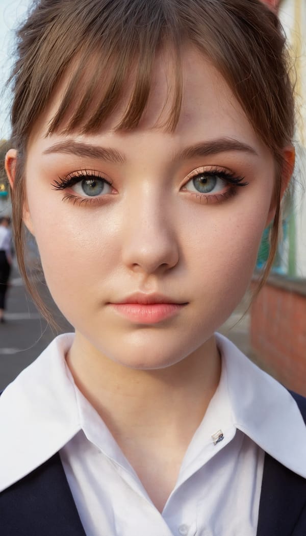 Tags: 21872187, SDXL
{"3": {"inputs": {"seed": 229544560843032, "steps": 32, "cfg": 6.55, "sampler_name": "dpmpp_2m", "scheduler": "karras", "denoise": 1.0, "model": ["27", 0], "positive": ["6", 0], "negative": ["7", 0], "latent_image": ["5", 0]}, "class_type": "KSampler"}, "4": {"inputs": {"ckpt_name": "juggernautxl.safetensors"}, "class_type": "CheckpointLoaderSimple"}, "5": {"inputs": {"width": 768, "height": 1344, "batch_size": 1}, "class_type": "EmptyLatentImage"}, "6": {"inputs": {"text": "20 year old girl, (irish:0.97), (double eyelids:1.05), (cute:1.00), (blush:0.96), (seductive pose:0.96), (eyelashes:1.05), (temptress:1.00), (detailed face:0.95), (beautiful eyes:1.13), (sexy lips:0.95), (idol:0.95), (seductive facial expression:0.99), (in a seductive pose:1.07), (large perky breasts:1.03), (cleavage:0.95), (thigh gap:1.00), (school uniform:1.14), choker, busy street, (textured skin:1.02), (portra:1.02), (RAW:1.09), (candid cinema:1.05), (soft lighting:1.05), (skin fuzz:1.07), (natural looking skin:1.01), (detailed skin:1.09), (film:1.05)", "clip": ["27", 1]}, "class_type": "CLIPTextEncode"}, "7": {"inputs": {"text": "(worst quality:1.06), (twisted:1.07), (watermark:1.12), (distorted:1.13), (bad hands:1.10), (open mouth:1.08), (low resolution:1.08)", "clip": ["27", 1]}, "class_type": "CLIPTextEncode"}, "8": {"inputs": {"samples": ["3", 0], "vae": ["4", 2]}, "class_type": "VAEDecode"}, "25": {"inputs": {"lora_name": "nudify_xl.safetensors", "strength_model": 0.25, "strength_clip": 0.0, "model": ["4", 0], "clip": ["4", 1]}, "class_type": "LoraLoader"}, "26": {"inputs": {"lora_name": "shirtlift_SDXL_v2.safetensors", "strength_model": 0.09, "strength_clip": 0.14, "model": ["25", 0], "clip": ["25", 1]}, "class_type": "LoraLoader"}, "27": {"inputs": {"lora_name": "PerfectEyesXL.safetensors", "strength_model": 0.08, "strength_clip": 0.1, "model": ["26", 0], "clip": ["26", 1]}, "class_type": "LoraLoader"}, "30": {"inputs": {"model_name": "4x_NMKD-Superscale-SP_178000_G.pth"}, "class_type": "UpscaleModelLoader"}, "31": {"inputs": {"upscale_model": ["30", 0], "image": ["8", 0]}, "class_type": "ImageUpscaleWithModel"}, "32": {"inputs": {"upscale_method": "lanczos", "scale_by": 0.5, "image": ["31", 0]}, "class_type": "ImageScaleBy"}, "33": {"inputs": {"pixels": ["32", 0], "vae": ["4", 2]}, "class_type": "VAEEncode"}, "34": {"inputs": {"seed": 229544560843032, "steps": 32, "cfg": 6.55, "sampler_name": "dpmpp_2m", "scheduler": "karras", "denoise": 0.3, "model": ["27", 0], "positive": ["6", 0], "negative": ["7", 0], "latent_image": ["33", 0]}, "class_type": "KSampler"}, "36": {"inputs": {"samples": ["34", 0], "vae": ["4", 2]}, "class_type": "VAEDecode"}, "39": {"inputs": {"filename_prefix": "comfyapi-1714802423539", "images": ["36", 0]}, "class_type": "SaveImage"}}