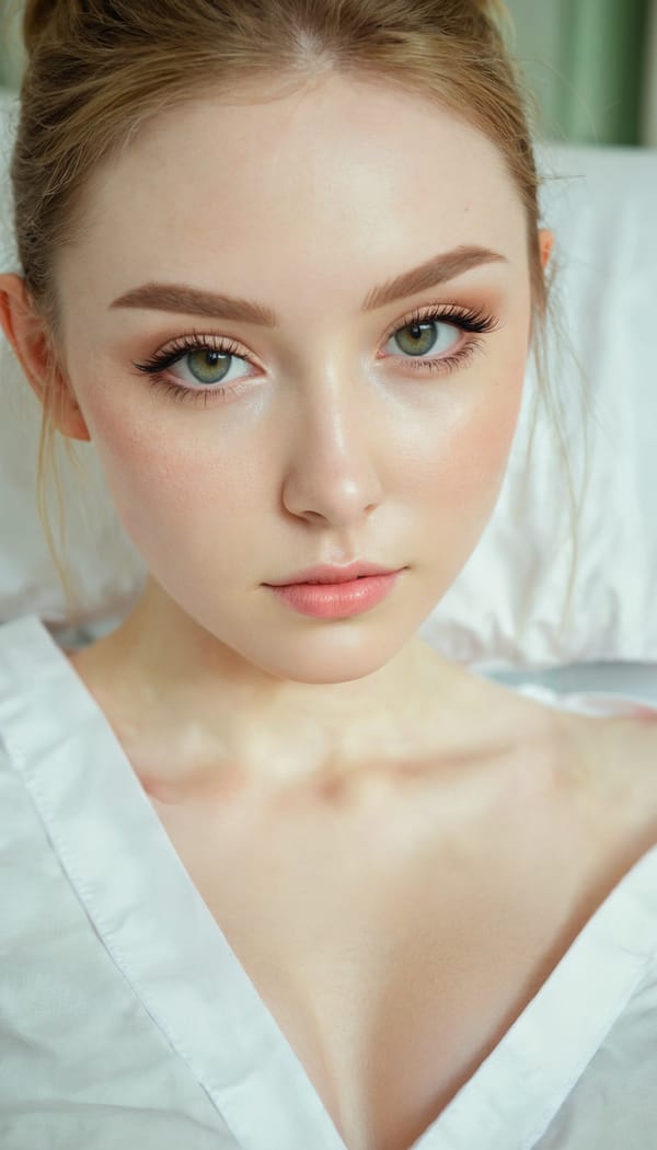 Tags: 21872187, SDXL
{"3": {"inputs": {"seed": 566592905028755, "steps": 32, "cfg": 6.56, "sampler_name": "dpmpp_2m", "scheduler": "karras", "denoise": 1.0, "model": ["27", 0], "positive": ["6", 0], "negative": ["7", 0], "latent_image": ["5", 0]}, "class_type": "KSampler"}, "4": {"inputs": {"ckpt_name": "juggernautxl.safetensors"}, "class_type": "CheckpointLoaderSimple"}, "5": {"inputs": {"width": 768, "height": 1344, "batch_size": 1}, "class_type": "EmptyLatentImage"}, "6": {"inputs": {"text": "28 year old girl, (irish:1.12), (seductive pose:1.06), (beautiful eyes:1.08), (blush:1.08), (temptress:0.95), (seductive facial expression:0.98), (pale skin:1.04), (idol:1.10), (sexy lips:1.04), (double eyelids:0.99), (cute:1.04), (eyelashes:1.07), (detailed face:1.07), (slim:1.01), (perky ass:0.95), (exposed ass:1.14), (looking back:0.96), (sexy ass:1.07), (thigh gap:0.96), (nurse in uniform:0.97) working in a hospital ward, (detailed skin:1.08), (film:1.03), (RAW:1.00), (natural looking skin:1.04), (candid cinema:1.07), (portra:1.06), (soft lighting:1.04), (skin fuzz:1.06), (textured skin:1.08)", "clip": ["27", 1]}, "class_type": "CLIPTextEncode"}, "7": {"inputs": {"text": "(watermark:1.06), (bad hands:1.13), (low resolution:1.09), (twisted:1.13), (worst quality:1.11), (distorted:1.13), (open mouth:1.07)", "clip": ["27", 1]}, "class_type": "CLIPTextEncode"}, "8": {"inputs": {"samples": ["3", 0], "vae": ["4", 2]}, "class_type": "VAEDecode"}, "25": {"inputs": {"lora_name": "nudify_xl.safetensors", "strength_model": 0.26, "strength_clip": 0.02, "model": ["4", 0], "clip": ["4", 1]}, "class_type": "LoraLoader"}, "26": {"inputs": {"lora_name": "shirtlift_SDXL_v2.safetensors", "strength_model": 0.13, "strength_clip": 0.1, "model": ["25", 0], "clip": ["25", 1]}, "class_type": "LoraLoader"}, "27": {"inputs": {"lora_name": "PerfectEyesXL.safetensors", "strength_model": 0.16, "strength_clip": 0.1, "model": ["26", 0], "clip": ["26", 1]}, "class_type": "LoraLoader"}, "30": {"inputs": {"model_name": "4x_NMKD-Superscale-SP_178000_G.pth"}, "class_type": "UpscaleModelLoader"}, "31": {"inputs": {"upscale_model": ["30", 0], "image": ["8", 0]}, "class_type": "ImageUpscaleWithModel"}, "32": {"inputs": {"upscale_method": "lanczos", "scale_by": 0.5, "image": ["31", 0]}, "class_type": "ImageScaleBy"}, "33": {"inputs": {"pixels": ["32", 0], "vae": ["4", 2]}, "class_type": "VAEEncode"}, "34": {"inputs": {"seed": 566592905028755, "steps": 32, "cfg": 6.56, "sampler_name": "dpmpp_2m", "scheduler": "karras", "denoise": 0.3, "model": ["27", 0], "positive": ["6", 0], "negative": ["7", 0], "latent_image": ["33", 0]}, "class_type": "KSampler"}, "36": {"inputs": {"samples": ["34", 0], "vae": ["4", 2]}, "class_type": "VAEDecode"}, "39": {"inputs": {"filename_prefix": "comfyapi-1725373161398", "images": ["36", 0]}, "class_type": "SaveImage"}}