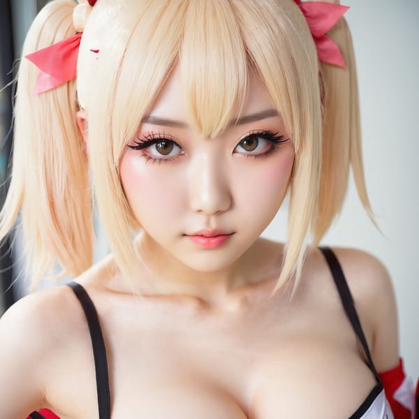Tags: 21872187, SDXL
{"3": {"inputs": {"seed": 105842595177677, "steps": 64, "cfg": 7.57, "sampler_name": "dpmpp_2m", "scheduler": "karras", "denoise": 1.0, "model": ["27", 0], "positive": ["6", 0], "negative": ["7", 0], "latent_image": ["5", 0]}, "class_type": "KSampler"}, "4": {"inputs": {"ckpt_name": "juggernautxl.safetensors"}, "class_type": "CheckpointLoaderSimple"}, "5": {"inputs": {"width": 1024, "height": 1024, "batch_size": 1}, "class_type": "EmptyLatentImage"}, "6": {"inputs": {"text": "21 year old girl, (japanese:0.98), (idol:1.05), (seductive pose:0.96), (blush:1.03), (temptress:0.98), (detailed face:1.10), (sexy lips:0.97), (double eyelids:1.12), (seductive facial expression:1.03), (pale skin:1.00), (beautiful eyes:0.97), (eyelashes:1.13), (slim:1.09), (in a seductive pose:1.05), (large perky breasts:1.00), (cleavage:0.95), (thigh gap:1.00), (in a cosplay:1.13) at comiket posing for camera, (portra:1.08), (RAW:1.02), (film:1.08), (textured skin:1.07), (candid cinema:1.04), (skin fuzz:1.08), (soft lighting:1.05), (detailed skin:1.06), (natural looking skin:1.01)", "clip": ["27", 1]}, "class_type": "CLIPTextEncode"}, "7": {"inputs": {"text": "(watermark:1.13), (bad hands:1.11), (twisted:1.14), (worst quality:1.08), (low resolution:1.08), (distorted:1.08), (open mouth:1.07)", "clip": ["27", 1]}, "class_type": "CLIPTextEncode"}, "8": {"inputs": {"samples": ["3", 0], "vae": ["4", 2]}, "class_type": "VAEDecode"}, "25": {"inputs": {"lora_name": "nudify_xl.safetensors", "strength_model": 0.03, "strength_clip": 0.0, "model": ["4", 0], "clip": ["4", 1]}, "class_type": "LoraLoader"}, "26": {"inputs": {"lora_name": "shirtlift_SDXL_v2.safetensors", "strength_model": 0.02, "strength_clip": 0.17, "model": ["25", 0], "clip": ["25", 1]}, "class_type": "LoraLoader"}, "27": {"inputs": {"lora_name": "PerfectEyesXL.safetensors", "strength_model": 0.17, "strength_clip": 0.0, "model": ["26", 0], "clip": ["26", 1]}, "class_type": "LoraLoader"}, "30": {"inputs": {"model_name": "4x_NMKD-Superscale-SP_178000_G.pth"}, "class_type": "UpscaleModelLoader"}, "31": {"inputs": {"upscale_model": ["30", 0], "image": ["8", 0]}, "class_type": "ImageUpscaleWithModel"}, "32": {"inputs": {"upscale_method": "lanczos", "scale_by": 0.5, "image": ["31", 0]}, "class_type": "ImageScaleBy"}, "33": {"inputs": {"pixels": ["32", 0], "vae": ["4", 2]}, "class_type": "VAEEncode"}, "34": {"inputs": {"seed": 105842595177677, "steps": 64, "cfg": 7.57, "sampler_name": "dpmpp_2m", "scheduler": "karras", "denoise": 0.3, "model": ["27", 0], "positive": ["6", 0], "negative": ["7", 0], "latent_image": ["33", 0]}, "class_type": "KSampler"}, "36": {"inputs": {"samples": ["34", 0], "vae": ["4", 2]}, "class_type": "VAEDecode"}, "39": {"inputs": {"filename_prefix": "comfyapi-1714079267188", "images": ["36", 0]}, "class_type": "SaveImage"}}