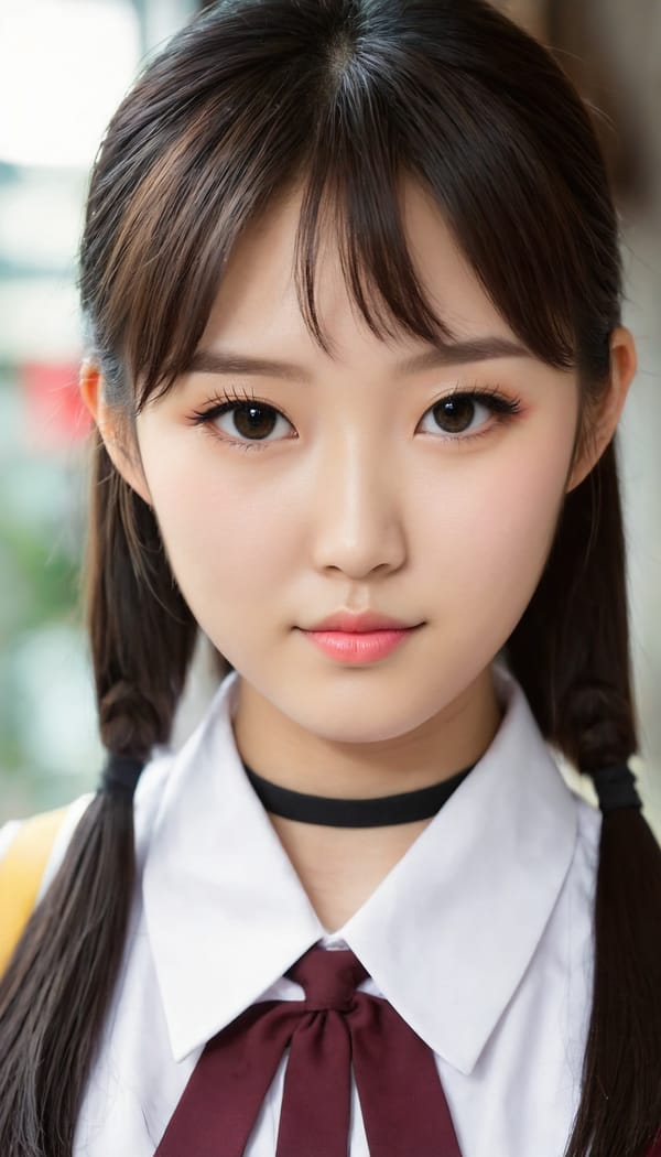 Tags: 21872187, SDXL
{"3": {"inputs": {"seed": 806904965451733, "steps": 64, "cfg": 6.31, "sampler_name": "dpmpp_2m", "scheduler": "karras", "denoise": 1.0, "model": ["27", 0], "positive": ["6", 0], "negative": ["7", 0], "latent_image": ["5", 0]}, "class_type": "KSampler"}, "4": {"inputs": {"ckpt_name": "juggernautXL_v8Rundiffusion.safetensors"}, "class_type": "CheckpointLoaderSimple"}, "5": {"inputs": {"width": 768, "height": 1344, "batch_size": 1}, "class_type": "EmptyLatentImage"}, "6": {"inputs": {"text": "21 year old girl, (taiwanese:1.00), (japanese:1.01), (eyelashes:0.96), (idol:1.11), (temptress:1.09), (slim:1.07), (beautiful eyes:0.99), (seductive pose:1.03), (cute:0.97), (double eyelids:1.08), (sexy lips:0.98), (pale skin:0.95), (detailed face:0.97), (blush:1.14), (seductive facial expression:1.07), (in a seductive pose:0.99), (large perky breasts:1.01), (cleavage:0.95), (thigh gap:1.01), (school uniform:1.14), choker, busy street, (detailed skin:1.01), (film:1.07), (RAW:1.06), (natural looking skin:1.01), (textured skin:1.07), (portra:1.00), (candid cinema:1.08), (skin fuzz:1.09), (soft lighting:1.01)", "clip": ["27", 1]}, "class_type": "CLIPTextEncode"}, "7": {"inputs": {"text": "(low resolution:1.06), (distorted:1.11), (open mouth:1.14), (twisted:1.09), (worst quality:1.07), (watermark:1.05), (bad hands:1.13)", "clip": ["27", 1]}, "class_type": "CLIPTextEncode"}, "8": {"inputs": {"samples": ["3", 0], "vae": ["4", 2]}, "class_type": "VAEDecode"}, "25": {"inputs": {"lora_name": "nudify_xl.safetensors", "strength_model": 0.13, "strength_clip": 0.01, "model": ["4", 0], "clip": ["4", 1]}, "class_type": "LoraLoader"}, "26": {"inputs": {"lora_name": "shirtlift_SDXL_v2.safetensors", "strength_model": 0.17, "strength_clip": 0.0, "model": ["25", 0], "clip": ["25", 1]}, "class_type": "LoraLoader"}, "27": {"inputs": {"lora_name": "PerfectEyesXL.safetensors", "strength_model": 0.18, "strength_clip": 0.09, "model": ["26", 0], "clip": ["26", 1]}, "class_type": "LoraLoader"}, "30": {"inputs": {"model_name": "4x_NMKD-Superscale-SP_178000_G.pth"}, "class_type": "UpscaleModelLoader"}, "31": {"inputs": {"upscale_model": ["30", 0], "image": ["8", 0]}, "class_type": "ImageUpscaleWithModel"}, "32": {"inputs": {"upscale_method": "lanczos", "scale_by": 0.5, "image": ["31", 0]}, "class_type": "ImageScaleBy"}, "33": {"inputs": {"pixels": ["32", 0], "vae": ["4", 2]}, "class_type": "VAEEncode"}, "34": {"inputs": {"seed": 806904965451733, "steps": 64, "cfg": 6.31, "sampler_name": "dpmpp_2m", "scheduler": "karras", "denoise": 0.3, "model": ["27", 0], "positive": ["6", 0], "negative": ["7", 0], "latent_image": ["33", 0]}, "class_type": "KSampler"}, "36": {"inputs": {"samples": ["34", 0], "vae": ["4", 2]}, "class_type": "VAEDecode"}, "39": {"inputs": {"filename_prefix": "comfyapi-1707499689197", "images": ["36", 0]}, "class_type": "SaveImage"}}