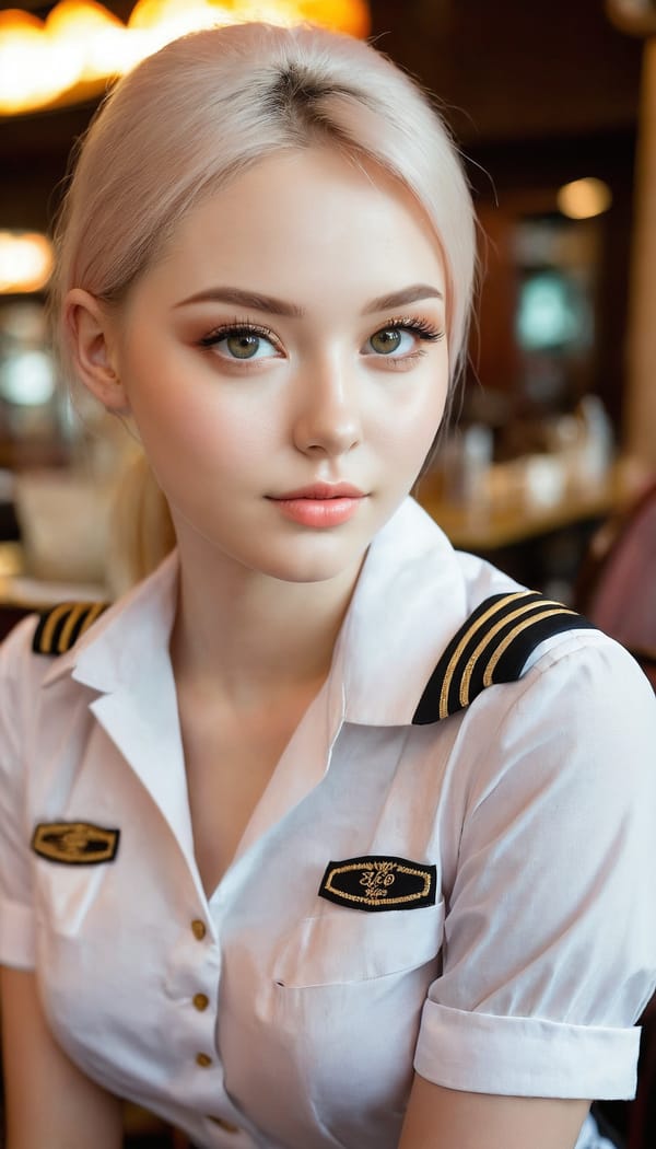 Tags: 21872187, SDXL
{"3": {"inputs": {"seed": 457039316601393, "steps": 64, "cfg": 6.49, "sampler_name": "dpmpp_2m", "scheduler": "karras", "denoise": 1.0, "model": ["27", 0], "positive": ["6", 0], "negative": ["7", 0], "latent_image": ["5", 0]}, "class_type": "KSampler"}, "4": {"inputs": {"ckpt_name": "juggernautxl.safetensors"}, "class_type": "CheckpointLoaderSimple"}, "5": {"inputs": {"width": 768, "height": 1344, "batch_size": 1}, "class_type": "EmptyLatentImage"}, "6": {"inputs": {"text": "28 year old girl, (ukrainian:1.04), (blush:0.96), (detailed face:0.96), (seductive facial expression:1.04), (temptress:0.97), (idol:1.00), (beautiful eyes:1.03), (double eyelids:1.01), (slim:0.96), (pale skin:1.14), (cute:1.05), (eyelashes:0.96), (sexy lips:1.04), (seductive pose:0.95), (perky ass:0.97), (exposed ass:0.95), (looking back:1.03), (sexy ass:1.05), (thigh gap:0.97), (a waitress in uniform:1.14) working at a restaurant, (portra:1.00), (textured skin:1.01), (candid cinema:1.02), (film:1.02), (detailed skin:1.04), (soft lighting:1.06), (natural looking skin:1.03), (RAW:1.07), (skin fuzz:1.02)", "clip": ["27", 1]}, "class_type": "CLIPTextEncode"}, "7": {"inputs": {"text": "(distorted:1.12), (watermark:1.08), (worst quality:1.05), (bad hands:1.12), (low resolution:1.07), (twisted:1.06), (open mouth:1.06)", "clip": ["27", 1]}, "class_type": "CLIPTextEncode"}, "8": {"inputs": {"samples": ["3", 0], "vae": ["4", 2]}, "class_type": "VAEDecode"}, "25": {"inputs": {"lora_name": "nudify_xl.safetensors", "strength_model": 0.18, "strength_clip": 0.29, "model": ["4", 0], "clip": ["4", 1]}, "class_type": "LoraLoader"}, "26": {"inputs": {"lora_name": "shirtlift_SDXL_v2.safetensors", "strength_model": 0.13, "strength_clip": 0.0, "model": ["25", 0], "clip": ["25", 1]}, "class_type": "LoraLoader"}, "27": {"inputs": {"lora_name": "PerfectEyesXL.safetensors", "strength_model": 0.13, "strength_clip": 0.0, "model": ["26", 0], "clip": ["26", 1]}, "class_type": "LoraLoader"}, "30": {"inputs": {"model_name": "4x_NMKD-Superscale-SP_178000_G.pth"}, "class_type": "UpscaleModelLoader"}, "31": {"inputs": {"upscale_model": ["30", 0], "image": ["8", 0]}, "class_type": "ImageUpscaleWithModel"}, "32": {"inputs": {"upscale_method": "lanczos", "scale_by": 0.5, "image": ["31", 0]}, "class_type": "ImageScaleBy"}, "33": {"inputs": {"pixels": ["32", 0], "vae": ["4", 2]}, "class_type": "VAEEncode"}, "34": {"inputs": {"seed": 457039316601393, "steps": 64, "cfg": 6.49, "sampler_name": "dpmpp_2m", "scheduler": "karras", "denoise": 0.3, "model": ["27", 0], "positive": ["6", 0], "negative": ["7", 0], "latent_image": ["33", 0]}, "class_type": "KSampler"}, "36": {"inputs": {"samples": ["34", 0], "vae": ["4", 2]}, "class_type": "VAEDecode"}, "39": {"inputs": {"filename_prefix": "comfyapi-1711175080834", "images": ["36", 0]}, "class_type": "SaveImage"}}