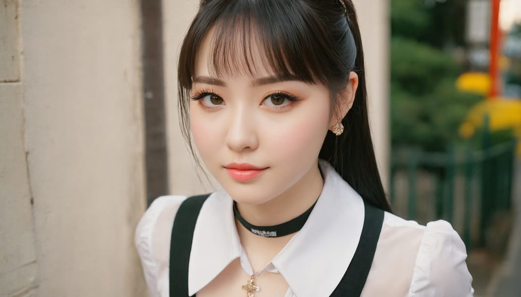 Tags: 21872187, SDXL
{"3": {"inputs": {"seed": 987667769445767, "steps": 32, "cfg": 5.19, "sampler_name": "dpmpp_2m", "scheduler": "karras", "denoise": 1.0, "model": ["27", 0], "positive": ["6", 0], "negative": ["7", 0], "latent_image": ["5", 0]}, "class_type": "KSampler"}, "4": {"inputs": {"ckpt_name": "juggernautxl.safetensors"}, "class_type": "CheckpointLoaderSimple"}, "5": {"inputs": {"width": 1344, "height": 768, "batch_size": 1}, "class_type": "EmptyLatentImage"}, "6": {"inputs": {"text": "28 year old girl, (cute:1.07), (pale skin:0.96), (temptress:0.96), (idol:1.04), (seductive pose:1.09), (sexy lips:0.97), (double eyelids:1.10), (detailed face:0.95), (seductive facial expression:0.95), (slim:0.96), (eyelashes:1.05), (beautiful eyes:1.07), (in a seductive pose:1.10), (large perky breasts:1.03), (cleavage:1.12), (thigh gap:1.02), (school uniform:1.07), choker, busy street, (RAW:1.02), (detailed skin:1.02), (candid cinema:1.05), (textured skin:1.03), (film:1.06), (portra:1.03), (soft lighting:1.08), (natural looking skin:1.09), (skin fuzz:1.02)", "clip": ["27", 1]}, "class_type": "CLIPTextEncode"}, "7": {"inputs": {"text": "(distorted:1.09), (open mouth:1.06), (low resolution:1.12), (watermark:1.14), (worst quality:1.06), (twisted:1.11), (bad hands:1.05)", "clip": ["27", 1]}, "class_type": "CLIPTextEncode"}, "8": {"inputs": {"samples": ["3", 0], "vae": ["4", 2]}, "class_type": "VAEDecode"}, "25": {"inputs": {"lora_name": "nudify_xl.safetensors", "strength_model": 0.21, "strength_clip": 0.34, "model": ["4", 0], "clip": ["4", 1]}, "class_type": "LoraLoader"}, "26": {"inputs": {"lora_name": "shirtlift_SDXL_v2.safetensors", "strength_model": 0.0, "strength_clip": 0.05, "model": ["25", 0], "clip": ["25", 1]}, "class_type": "LoraLoader"}, "27": {"inputs": {"lora_name": "PerfectEyesXL.safetensors", "strength_model": 0.12, "strength_clip": 0.18, "model": ["26", 0], "clip": ["26", 1]}, "class_type": "LoraLoader"}, "30": {"inputs": {"model_name": "4x_NMKD-Superscale-SP_178000_G.pth"}, "class_type": "UpscaleModelLoader"}, "31": {"inputs": {"upscale_model": ["30", 0], "image": ["8", 0]}, "class_type": "ImageUpscaleWithModel"}, "32": {"inputs": {"upscale_method": "lanczos", "scale_by": 0.5, "image": ["31", 0]}, "class_type": "ImageScaleBy"}, "33": {"inputs": {"pixels": ["32", 0], "vae": ["4", 2]}, "class_type": "VAEEncode"}, "34": {"inputs": {"seed": 987667769445767, "steps": 32, "cfg": 5.19, "sampler_name": "dpmpp_2m", "scheduler": "karras", "denoise": 0.3, "model": ["27", 0], "positive": ["6", 0], "negative": ["7", 0], "latent_image": ["33", 0]}, "class_type": "KSampler"}, "36": {"inputs": {"samples": ["34", 0], "vae": ["4", 2]}, "class_type": "VAEDecode"}, "39": {"inputs": {"filename_prefix": "comfyapi-1713838271276", "images": ["36", 0]}, "class_type": "SaveImage"}}