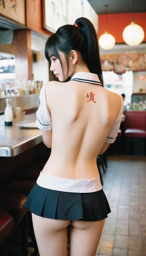 Tags: 21872187, SDXL
{"3": {"inputs": {"seed": 184623990345638, "steps": 32, "cfg": 5.26, "sampler_name": "dpmpp_2m", "scheduler": "karras", "denoise": 1.0, "model": ["27", 0], "positive": ["6", 0], "negative": ["7", 0], "latent_image": ["5", 0]}, "class_type": "KSampler"}, "4": {"inputs": {"ckpt_name": "helloworldxl.safetensors"}, "class_type": "CheckpointLoaderSimple"}, "5": {"inputs": {"width": 768, "height": 1344, "batch_size": 1}, "class_type": "EmptyLatentImage"}, "6": {"inputs": {"text": "20 year old girl, (chinese:0.95), (taiwanese:1.07), (seductive facial expression:1.11), (beautiful eyes:1.06), (pale skin:0.99), (slim:1.05), (double eyelids:0.95), (temptress:1.12), (seductive pose:0.97), (eyelashes:1.09), (cute:1.09), (sexy lips:1.12), (detailed face:1.05), (blush:1.04), (idol:0.98), (on all fours:0.95), (spreading ass cheeks:1.06), (from behind:1.07), (backboob:0.97), (a waitress in uniform:1.14) working at a restaurant, (portra:1.06), (textured skin:1.09), (natural looking skin:1.04), (RAW:1.02), (film:1.03), (candid cinema:1.03), (soft lighting:1.02), (skin fuzz:1.02), (detailed skin:1.08)", "clip": ["27", 1]}, "class_type": "CLIPTextEncode"}, "7": {"inputs": {"text": "(low resolution:1.11), (bad hands:1.05), (watermark:1.09), (twisted:1.10), (distorted:1.10), (worst quality:1.08), (open mouth:1.12)", "clip": ["27", 1]}, "class_type": "CLIPTextEncode"}, "8": {"inputs": {"samples": ["3", 0], "vae": ["4", 2]}, "class_type": "VAEDecode"}, "25": {"inputs": {"lora_name": "nudify_xl.safetensors", "strength_model": 0.32, "strength_clip": 0.01, "model": ["4", 0], "clip": ["4", 1]}, "class_type": "LoraLoader"}, "26": {"inputs": {"lora_name": "shirtlift_SDXL_v2.safetensors", "strength_model": 0.11, "strength_clip": 0.18, "model": ["25", 0], "clip": ["25", 1]}, "class_type": "LoraLoader"}, "27": {"inputs": {"lora_name": "PerfectEyesXL.safetensors", "strength_model": 0.19, "strength_clip": 0.04, "model": ["26", 0], "clip": ["26", 1]}, "class_type": "LoraLoader"}, "30": {"inputs": {"model_name": "4x_NMKD-Superscale-SP_178000_G.pth"}, "class_type": "UpscaleModelLoader"}, "31": {"inputs": {"upscale_model": ["30", 0], "image": ["8", 0]}, "class_type": "ImageUpscaleWithModel"}, "32": {"inputs": {"upscale_method": "lanczos", "scale_by": 0.5, "image": ["31", 0]}, "class_type": "ImageScaleBy"}, "33": {"inputs": {"pixels": ["32", 0], "vae": ["4", 2]}, "class_type": "VAEEncode"}, "34": {"inputs": {"seed": 184623990345638, "steps": 32, "cfg": 5.26, "sampler_name": "dpmpp_2m", "scheduler": "karras", "denoise": 0.3, "model": ["27", 0], "positive": ["6", 0], "negative": ["7", 0], "latent_image": ["33", 0]}, "class_type": "KSampler"}, "36": {"inputs": {"samples": ["34", 0], "vae": ["4", 2]}, "class_type": "VAEDecode"}, "39": {"inputs": {"filename_prefix": "comfyapi-1714147199174", "images": ["36", 0]}, "class_type": "SaveImage"}}