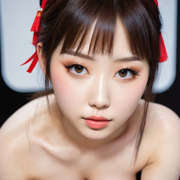 Tags: 21872187, SDXL
{"3": {"inputs": {"seed": 404451497668188, "steps": 64, "cfg": 6.49, "sampler_name": "dpmpp_2m", "scheduler": "karras", "denoise": 1.0, "model": ["27", 0], "positive": ["6", 0], "negative": ["7", 0], "latent_image": ["5", 0]}, "class_type": "KSampler"}, "4": {"inputs": {"ckpt_name": "juggernautxl.safetensors"}, "class_type": "CheckpointLoaderSimple"}, "5": {"inputs": {"width": 1024, "height": 1024, "batch_size": 1}, "class_type": "EmptyLatentImage"}, "6": {"inputs": {"text": "22 year old girl, (chinese:0.95), (russian:1.06), (japanese:0.97), (beautiful eyes:1.03), (temptress:1.14), (double eyelids:1.06), (slim:1.03), (eyelashes:1.09), (seductive facial expression:1.06), (idol:1.01), (blush:0.95), (detailed face:1.00), (sexy lips:1.10), (pale skin:1.02), (cute:0.96), (seductive pose:1.12), (on all fours:1.09), (spreading ass cheeks:1.02), (from behind:0.98), (backboob:1.02), (in a cosplay:0.96) at comiket posing for camera, (soft lighting:1.02), (natural looking skin:1.03), (skin fuzz:1.01), (textured skin:1.07), (portra:1.01), (film:1.06), (detailed skin:1.00), (RAW:1.04), (candid cinema:1.00)", "clip": ["27", 1]}, "class_type": "CLIPTextEncode"}, "7": {"inputs": {"text": "(open mouth:1.10), (low resolution:1.09), (worst quality:1.14), (distorted:1.05), (bad hands:1.09), (watermark:1.08), (twisted:1.07)", "clip": ["27", 1]}, "class_type": "CLIPTextEncode"}, "8": {"inputs": {"samples": ["3", 0], "vae": ["4", 2]}, "class_type": "VAEDecode"}, "25": {"inputs": {"lora_name": "nudify_xl.safetensors", "strength_model": 0.03, "strength_clip": 0.35, "model": ["4", 0], "clip": ["4", 1]}, "class_type": "LoraLoader"}, "26": {"inputs": {"lora_name": "shirtlift_SDXL_v2.safetensors", "strength_model": 0.11, "strength_clip": 0.04, "model": ["25", 0], "clip": ["25", 1]}, "class_type": "LoraLoader"}, "27": {"inputs": {"lora_name": "PerfectEyesXL.safetensors", "strength_model": 0.15, "strength_clip": 0.0, "model": ["26", 0], "clip": ["26", 1]}, "class_type": "LoraLoader"}, "30": {"inputs": {"model_name": "4x_NMKD-Superscale-SP_178000_G.pth"}, "class_type": "UpscaleModelLoader"}, "31": {"inputs": {"upscale_model": ["30", 0], "image": ["8", 0]}, "class_type": "ImageUpscaleWithModel"}, "32": {"inputs": {"upscale_method": "lanczos", "scale_by": 0.5, "image": ["31", 0]}, "class_type": "ImageScaleBy"}, "33": {"inputs": {"pixels": ["32", 0], "vae": ["4", 2]}, "class_type": "VAEEncode"}, "34": {"inputs": {"seed": 404451497668188, "steps": 64, "cfg": 6.49, "sampler_name": "dpmpp_2m", "scheduler": "karras", "denoise": 0.3, "model": ["27", 0], "positive": ["6", 0], "negative": ["7", 0], "latent_image": ["33", 0]}, "class_type": "KSampler"}, "36": {"inputs": {"samples": ["34", 0], "vae": ["4", 2]}, "class_type": "VAEDecode"}, "39": {"inputs": {"filename_prefix": "comfyapi-1716225829302", "images": ["36", 0]}, "class_type": "SaveImage"}}