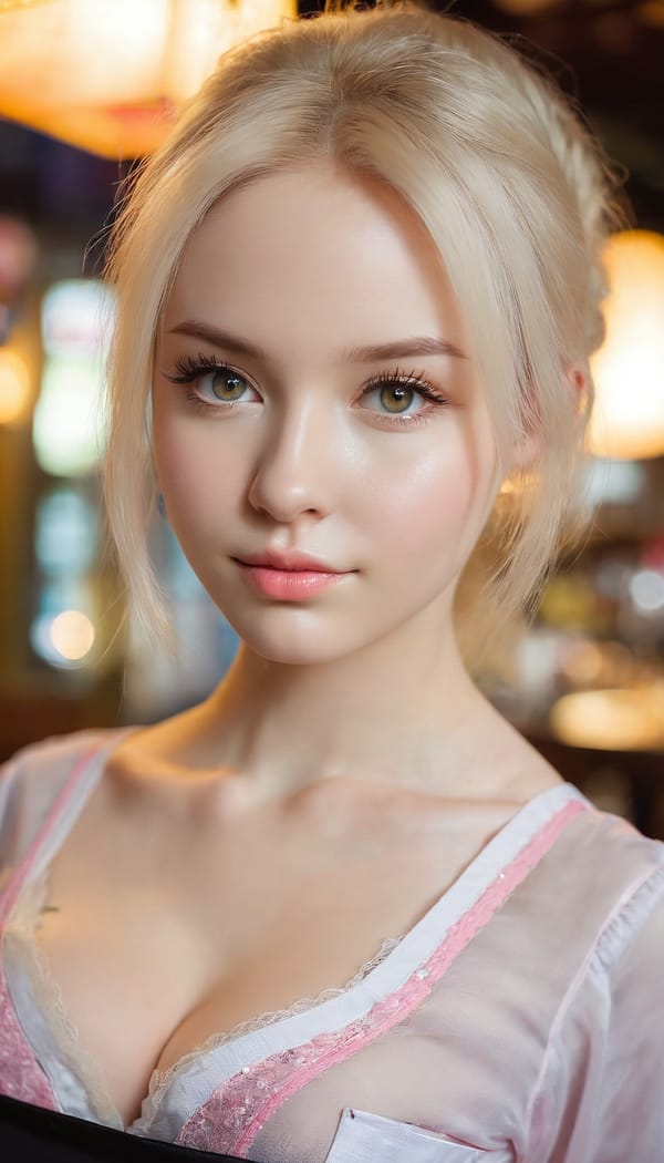 Tags: 21872187, SDXL
{"3": {"inputs": {"seed": 138732010470283, "steps": 32, "cfg": 6.59, "sampler_name": "dpmpp_2m", "scheduler": "karras", "denoise": 1.0, "model": ["27", 0], "positive": ["6", 0], "negative": ["7", 0], "latent_image": ["5", 0]}, "class_type": "KSampler"}, "4": {"inputs": {"ckpt_name": "juggernautxl.safetensors"}, "class_type": "CheckpointLoaderSimple"}, "5": {"inputs": {"width": 768, "height": 1344, "batch_size": 1}, "class_type": "EmptyLatentImage"}, "6": {"inputs": {"text": "27 year old girl, (ukrainian:0.96), (cute:1.14), (seductive facial expression:0.96), (beautiful eyes:1.04), (pale skin:1.12), (detailed face:1.02), (seductive pose:1.09), (idol:1.11), (slim:1.02), (eyelashes:1.08), (blush:1.07), (on all fours:1.05), (spreading ass cheeks:1.06), (from behind:0.99), (backboob:1.07), (a waitress in uniform:0.96) working at a restaurant, (film:1.06), (soft lighting:1.03), (natural looking skin:1.06), (RAW:1.08), (detailed skin:1.08), (portra:1.01), (skin fuzz:1.01), (candid cinema:1.01), (textured skin:1.01)", "clip": ["27", 1]}, "class_type": "CLIPTextEncode"}, "7": {"inputs": {"text": "(twisted:1.12), (bad hands:1.09), (open mouth:1.10), (distorted:1.07), (low resolution:1.07), (watermark:1.14), (worst quality:1.14)", "clip": ["27", 1]}, "class_type": "CLIPTextEncode"}, "8": {"inputs": {"samples": ["3", 0], "vae": ["4", 2]}, "class_type": "VAEDecode"}, "25": {"inputs": {"lora_name": "nudify_xl.safetensors", "strength_model": 0.05, "strength_clip": 0.29, "model": ["4", 0], "clip": ["4", 1]}, "class_type": "LoraLoader"}, "26": {"inputs": {"lora_name": "shirtlift_SDXL_v2.safetensors", "strength_model": 0.12, "strength_clip": 0.11, "model": ["25", 0], "clip": ["25", 1]}, "class_type": "LoraLoader"}, "27": {"inputs": {"lora_name": "PerfectEyesXL.safetensors", "strength_model": 0.19, "strength_clip": 0.09, "model": ["26", 0], "clip": ["26", 1]}, "class_type": "LoraLoader"}, "30": {"inputs": {"model_name": "4x_NMKD-Superscale-SP_178000_G.pth"}, "class_type": "UpscaleModelLoader"}, "31": {"inputs": {"upscale_model": ["30", 0], "image": ["8", 0]}, "class_type": "ImageUpscaleWithModel"}, "32": {"inputs": {"upscale_method": "lanczos", "scale_by": 0.5, "image": ["31", 0]}, "class_type": "ImageScaleBy"}, "33": {"inputs": {"pixels": ["32", 0], "vae": ["4", 2]}, "class_type": "VAEEncode"}, "34": {"inputs": {"seed": 138732010470283, "steps": 32, "cfg": 6.59, "sampler_name": "dpmpp_2m", "scheduler": "karras", "denoise": 0.3, "model": ["27", 0], "positive": ["6", 0], "negative": ["7", 0], "latent_image": ["33", 0]}, "class_type": "KSampler"}, "36": {"inputs": {"samples": ["34", 0], "vae": ["4", 2]}, "class_type": "VAEDecode"}, "39": {"inputs": {"filename_prefix": "comfyapi-1732302780851", "images": ["36", 0]}, "class_type": "SaveImage"}}