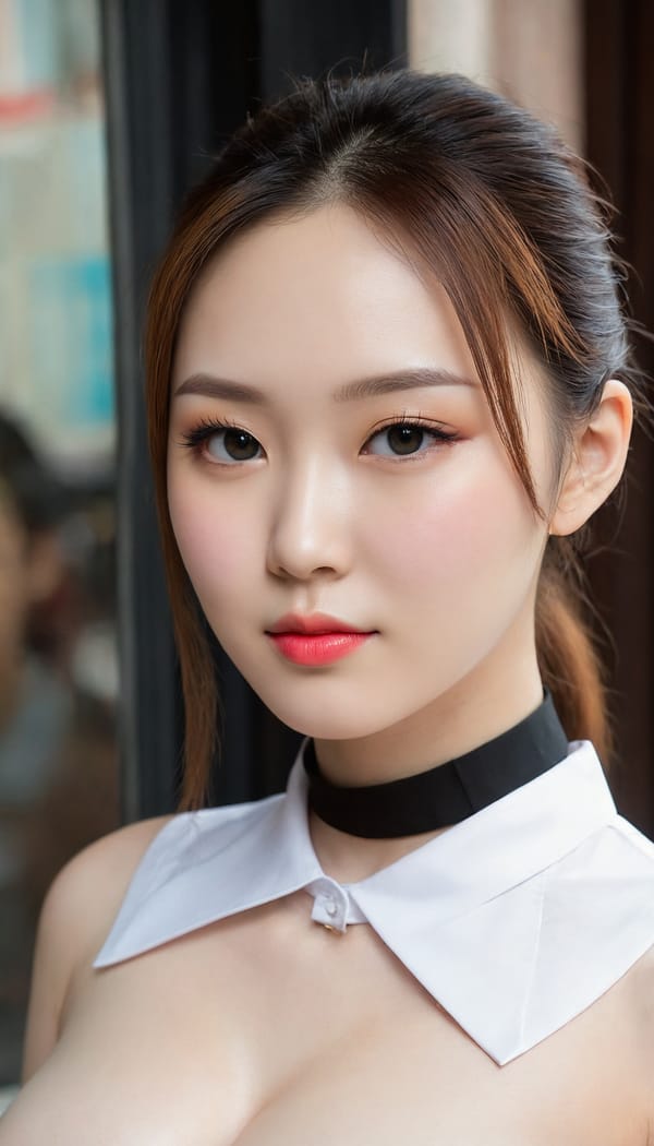 Tags: 21872187, SDXL
{"3": {"inputs": {"seed": 141805115746291, "steps": 64, "cfg": 6.0, "sampler_name": "dpmpp_2m", "scheduler": "karras", "denoise": 1.0, "model": ["27", 0], "positive": ["6", 0], "negative": ["7", 0], "latent_image": ["5", 0]}, "class_type": "KSampler"}, "4": {"inputs": {"ckpt_name": "juggernautXL_v8Rundiffusion.safetensors"}, "class_type": "CheckpointLoaderSimple"}, "5": {"inputs": {"width": 768, "height": 1344, "batch_size": 1}, "class_type": "EmptyLatentImage"}, "6": {"inputs": {"text": "26 year old girl, (chinese:1.00), (russian:1.00), (korean:1.07), (temptress:1.11), (detailed face:1.09), (idol:1.01), (seductive pose:0.96), (pale skin:1.08), (slim:1.08), (double eyelids:0.96), (beautiful eyes:1.06), (eyelashes:1.01), (sexy lips:1.08), (seductive facial expression:1.08), (cute:0.98), (in a seductive pose:0.95), (large perky breasts:0.99), (cleavage:1.05), (thigh gap:0.99), (school uniform:1.02), choker, busy street, (natural looking skin:1.07), (candid cinema:1.07), (textured skin:1.04), (skin fuzz:1.05), (RAW:1.03), (film:1.02), (portra:1.07), (detailed skin:1.04), (soft lighting:1.07)", "clip": ["27", 1]}, "class_type": "CLIPTextEncode"}, "7": {"inputs": {"text": "(distorted:1.07), (watermark:1.09), (open mouth:1.05), (low resolution:1.09), (twisted:1.13), (worst quality:1.08), (bad hands:1.11)", "clip": ["27", 1]}, "class_type": "CLIPTextEncode"}, "8": {"inputs": {"samples": ["3", 0], "vae": ["4", 2]}, "class_type": "VAEDecode"}, "25": {"inputs": {"lora_name": "nudify_xl.safetensors", "strength_model": 0.26, "strength_clip": 0.3, "model": ["4", 0], "clip": ["4", 1]}, "class_type": "LoraLoader"}, "26": {"inputs": {"lora_name": "shirtlift_SDXL_v2.safetensors", "strength_model": 0.17, "strength_clip": 0.1, "model": ["25", 0], "clip": ["25", 1]}, "class_type": "LoraLoader"}, "27": {"inputs": {"lora_name": "PerfectEyesXL.safetensors", "strength_model": 0.09, "strength_clip": 0.02, "model": ["26", 0], "clip": ["26", 1]}, "class_type": "LoraLoader"}, "30": {"inputs": {"model_name": "4x_NMKD-Superscale-SP_178000_G.pth"}, "class_type": "UpscaleModelLoader"}, "31": {"inputs": {"upscale_model": ["30", 0], "image": ["8", 0]}, "class_type": "ImageUpscaleWithModel"}, "32": {"inputs": {"upscale_method": "lanczos", "scale_by": 0.5, "image": ["31", 0]}, "class_type": "ImageScaleBy"}, "33": {"inputs": {"pixels": ["32", 0], "vae": ["4", 2]}, "class_type": "VAEEncode"}, "34": {"inputs": {"seed": 141805115746291, "steps": 64, "cfg": 6.0, "sampler_name": "dpmpp_2m", "scheduler": "karras", "denoise": 0.3, "model": ["27", 0], "positive": ["6", 0], "negative": ["7", 0], "latent_image": ["33", 0]}, "class_type": "KSampler"}, "36": {"inputs": {"samples": ["34", 0], "vae": ["4", 2]}, "class_type": "VAEDecode"}, "39": {"inputs": {"filename_prefix": "comfyapi-1707992384359", "images": ["36", 0]}, "class_type": "SaveImage"}}