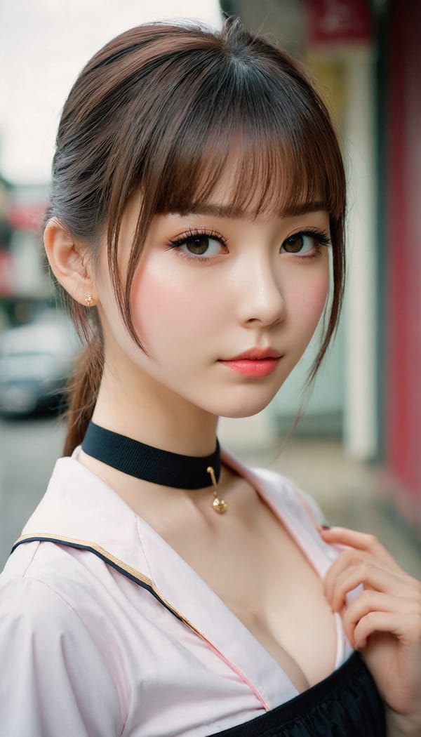 Tags: 21872187, SDXL
{"3": {"inputs": {"seed": 878600508307213, "steps": 64, "cfg": 7.25, "sampler_name": "dpmpp_2m", "scheduler": "karras", "denoise": 1.0, "model": ["27", 0], "positive": ["6", 0], "negative": ["7", 0], "latent_image": ["5", 0]}, "class_type": "KSampler"}, "4": {"inputs": {"ckpt_name": "juggernautxl.safetensors"}, "class_type": "CheckpointLoaderSimple"}, "5": {"inputs": {"width": 768, "height": 1344, "batch_size": 1}, "class_type": "EmptyLatentImage"}, "6": {"inputs": {"text": "27 year old girl, (seductive facial expression:1.04), (seductive pose:1.13), (blush:1.07), (pale skin:1.08), (cute:1.05), (slim:1.13), (beautiful eyes:0.99), (detailed face:1.12), (temptress:1.13), (idol:0.98), (eyelashes:1.06), (double eyelids:0.97), (sexy lips:1.04), (in a seductive pose:0.97), (large perky breasts:0.97), (cleavage:0.97), (thigh gap:1.13), (school uniform:1.04), choker, busy street, (skin fuzz:1.04), (soft lighting:1.03), (detailed skin:1.06), (natural looking skin:1.02), (RAW:1.05), (textured skin:1.02), (film:1.07), (candid cinema:1.05), (portra:1.03)", "clip": ["27", 1]}, "class_type": "CLIPTextEncode"}, "7": {"inputs": {"text": "(distorted:1.14), (twisted:1.12), (open mouth:1.11), (bad hands:1.13), (low resolution:1.11), (watermark:1.11)", "clip": ["27", 1]}, "class_type": "CLIPTextEncode"}, "8": {"inputs": {"samples": ["3", 0], "vae": ["4", 2]}, "class_type": "VAEDecode"}, "25": {"inputs": {"lora_name": "nudify_xl.safetensors", "strength_model": 0.06, "strength_clip": 0.02, "model": ["4", 0], "clip": ["4", 1]}, "class_type": "LoraLoader"}, "26": {"inputs": {"lora_name": "shirtlift_SDXL_v2.safetensors", "strength_model": 0.06, "strength_clip": 0.19, "model": ["25", 0], "clip": ["25", 1]}, "class_type": "LoraLoader"}, "27": {"inputs": {"lora_name": "PerfectEyesXL.safetensors", "strength_model": 0.17, "strength_clip": 0.01, "model": ["26", 0], "clip": ["26", 1]}, "class_type": "LoraLoader"}, "30": {"inputs": {"model_name": "4x_NMKD-Superscale-SP_178000_G.pth"}, "class_type": "UpscaleModelLoader"}, "31": {"inputs": {"upscale_model": ["30", 0], "image": ["8", 0]}, "class_type": "ImageUpscaleWithModel"}, "32": {"inputs": {"upscale_method": "lanczos", "scale_by": 0.5, "image": ["31", 0]}, "class_type": "ImageScaleBy"}, "33": {"inputs": {"pixels": ["32", 0], "vae": ["4", 2]}, "class_type": "VAEEncode"}, "34": {"inputs": {"seed": 878600508307213, "steps": 64, "cfg": 7.25, "sampler_name": "dpmpp_2m", "scheduler": "karras", "denoise": 0.3, "model": ["27", 0], "positive": ["6", 0], "negative": ["7", 0], "latent_image": ["33", 0]}, "class_type": "KSampler"}, "36": {"inputs": {"samples": ["34", 0], "vae": ["4", 2]}, "class_type": "VAEDecode"}, "39": {"inputs": {"filename_prefix": "comfyapi-1714976459843", "images": ["36", 0]}, "class_type": "SaveImage"}}