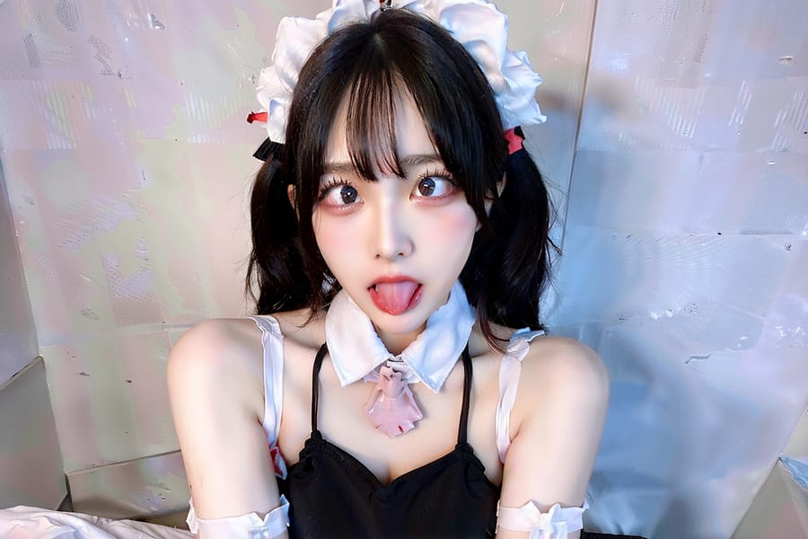 Tags: 21872187
<lora:JapaneseDollLikeness_v15:0.57>, <lora:koreanDollLikeness:0.72>, <lora:taiwanDollLikeness_v20:0.55>, <lora:YaeMiko_Test:0.38>, (russian:1.04), (ukrainian:1.01), maid cafe, stockings, (maid costume:0.98), choker, bowtie, headband, (pleated skirt:1.05), <lora:ahegao-x-v4:0.97>, ahegao face, pleasure, extremely detailed eyes, (photorealistic:1.00), sexy lips, seductive smile, eyelashes, pale skin, perky breasts, 4K, sharp, hyper realistic, (long slim legs:1.06), (thigh gap:1.05), blush, 1girl, solo, (stunningly attractive:1.04), (dramatic:1.01)
Negative prompt: sketches, black and white, fat, (worst quality:2.21)
Steps: 48, Sampler: DPM++ 2M Karras, CFG scale: 6.49, Seed: 1973785199, Size: 768x512, Model hash: fc2511737a, Model: chilloutmix_NiPrunedFp32Fix, Seed resize from: -1x-1, Denoising strength: 0.45, Version: v1.2.1, Hires upscale: 2.0, Hires steps: 16, Hires upscaler: ESRGAN_4x