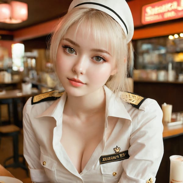 Tags: 21872187, SDXL
{"3": {"inputs": {"seed": 410853247743498, "steps": 64, "cfg": 5.33, "sampler_name": "dpmpp_2m", "scheduler": "karras", "denoise": 1.0, "model": ["27", 0], "positive": ["6", 0], "negative": ["7", 0], "latent_image": ["5", 0]}, "class_type": "KSampler"}, "4": {"inputs": {"ckpt_name": "juggernautxl.safetensors"}, "class_type": "CheckpointLoaderSimple"}, "5": {"inputs": {"width": 1024, "height": 1024, "batch_size": 1}, "class_type": "EmptyLatentImage"}, "6": {"inputs": {"text": "21 year old girl, (russian:1.01), (temptress:1.02), (seductive pose:1.05), (double eyelids:1.13), (pale skin:1.14), (detailed face:1.09), (blush:1.12), (eyelashes:0.96), (cute:1.05), (idol:0.97), (seductive facial expression:1.05), (sexy lips:1.00), (slim:0.95), (beautiful eyes:1.02), (in a seductive pose:1.11), (large perky breasts:0.97), (cleavage:1.09), (thigh gap:1.09), (a waitress in uniform:1.12) working at a restaurant, (RAW:1.06), (skin fuzz:1.01), (soft lighting:1.04), (natural looking skin:1.06), (textured skin:1.02), (film:1.02), (candid cinema:1.03), (detailed skin:1.07), (portra:1.09)", "clip": ["27", 1]}, "class_type": "CLIPTextEncode"}, "7": {"inputs": {"text": "(worst quality:1.13), (low resolution:1.11), (bad hands:1.07), (open mouth:1.10), (twisted:1.14), (distorted:1.13), (watermark:1.05)", "clip": ["27", 1]}, "class_type": "CLIPTextEncode"}, "8": {"inputs": {"samples": ["3", 0], "vae": ["4", 2]}, "class_type": "VAEDecode"}, "25": {"inputs": {"lora_name": "nudify_xl.safetensors", "strength_model": 0.33, "strength_clip": 0.34, "model": ["4", 0], "clip": ["4", 1]}, "class_type": "LoraLoader"}, "26": {"inputs": {"lora_name": "shirtlift_SDXL_v2.safetensors", "strength_model": 0.15, "strength_clip": 0.17, "model": ["25", 0], "clip": ["25", 1]}, "class_type": "LoraLoader"}, "27": {"inputs": {"lora_name": "PerfectEyesXL.safetensors", "strength_model": 0.04, "strength_clip": 0.12, "model": ["26", 0], "clip": ["26", 1]}, "class_type": "LoraLoader"}, "30": {"inputs": {"model_name": "4x_NMKD-Superscale-SP_178000_G.pth"}, "class_type": "UpscaleModelLoader"}, "31": {"inputs": {"upscale_model": ["30", 0], "image": ["8", 0]}, "class_type": "ImageUpscaleWithModel"}, "32": {"inputs": {"upscale_method": "lanczos", "scale_by": 0.5, "image": ["31", 0]}, "class_type": "ImageScaleBy"}, "33": {"inputs": {"pixels": ["32", 0], "vae": ["4", 2]}, "class_type": "VAEEncode"}, "34": {"inputs": {"seed": 410853247743498, "steps": 64, "cfg": 5.33, "sampler_name": "dpmpp_2m", "scheduler": "karras", "denoise": 0.3, "model": ["27", 0], "positive": ["6", 0], "negative": ["7", 0], "latent_image": ["33", 0]}, "class_type": "KSampler"}, "36": {"inputs": {"samples": ["34", 0], "vae": ["4", 2]}, "class_type": "VAEDecode"}, "39": {"inputs": {"filename_prefix": "comfyapi-1713698574522", "images": ["36", 0]}, "class_type": "SaveImage"}}