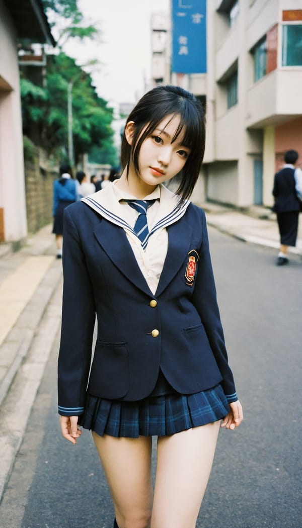 Tags: 21872187, SDXL
{"3": {"inputs": {"seed": 573041330710881, "steps": 32, "cfg": 6.01, "sampler_name": "dpmpp_2m", "scheduler": "karras", "denoise": 1.0, "model": ["27", 0], "positive": ["6", 0], "negative": ["7", 0], "latent_image": ["5", 0]}, "class_type": "KSampler"}, "4": {"inputs": {"ckpt_name": "helloworldxl.safetensors"}, "class_type": "CheckpointLoaderSimple"}, "5": {"inputs": {"width": 768, "height": 1344, "batch_size": 1}, "class_type": "EmptyLatentImage"}, "6": {"inputs": {"text": "28 year old girl, (chinese:1.04), (japanese:0.99), (double eyelids:1.03), (sexy lips:0.96), (seductive pose:0.99), (blush:1.05), (idol:1.04), (temptress:0.97), (seductive facial expression:0.99), (slim:1.08), (detailed face:0.98), (cute:1.12), (eyelashes:1.05), (pale skin:1.08), (beautiful eyes:1.11), (perky ass:0.98), (exposed ass:1.08), (looking back:1.01), (sexy ass:1.12), (thigh gap:1.06), (school uniform:1.13), choker, busy street, (portra:1.09), (candid cinema:1.07), (detailed skin:1.08), (textured skin:1.01), (skin fuzz:1.09), (natural looking skin:1.04), (soft lighting:1.05), (film:1.00)", "clip": ["27", 1]}, "class_type": "CLIPTextEncode"}, "7": {"inputs": {"text": "(bad hands:1.07), (worst quality:1.07), (low resolution:1.05), (distorted:1.13), (open mouth:1.11), (twisted:1.07), (watermark:1.08)", "clip": ["27", 1]}, "class_type": "CLIPTextEncode"}, "8": {"inputs": {"samples": ["3", 0], "vae": ["4", 2]}, "class_type": "VAEDecode"}, "25": {"inputs": {"lora_name": "nudify_xl.safetensors", "strength_model": 0.04, "strength_clip": 0.39, "model": ["4", 0], "clip": ["4", 1]}, "class_type": "LoraLoader"}, "26": {"inputs": {"lora_name": "shirtlift_SDXL_v2.safetensors", "strength_model": 0.08, "strength_clip": 0.03, "model": ["25", 0], "clip": ["25", 1]}, "class_type": "LoraLoader"}, "27": {"inputs": {"lora_name": "PerfectEyesXL.safetensors", "strength_model": 0.0, "strength_clip": 0.17, "model": ["26", 0], "clip": ["26", 1]}, "class_type": "LoraLoader"}, "30": {"inputs": {"model_name": "4x_NMKD-Superscale-SP_178000_G.pth"}, "class_type": "UpscaleModelLoader"}, "31": {"inputs": {"upscale_model": ["30", 0], "image": ["8", 0]}, "class_type": "ImageUpscaleWithModel"}, "32": {"inputs": {"upscale_method": "lanczos", "scale_by": 0.5, "image": ["31", 0]}, "class_type": "ImageScaleBy"}, "33": {"inputs": {"pixels": ["32", 0], "vae": ["4", 2]}, "class_type": "VAEEncode"}, "34": {"inputs": {"seed": 573041330710881, "steps": 32, "cfg": 6.01, "sampler_name": "dpmpp_2m", "scheduler": "karras", "denoise": 0.3, "model": ["27", 0], "positive": ["6", 0], "negative": ["7", 0], "latent_image": ["33", 0]}, "class_type": "KSampler"}, "36": {"inputs": {"samples": ["34", 0], "vae": ["4", 2]}, "class_type": "VAEDecode"}, "39": {"inputs": {"filename_prefix": "comfyapi-1714759107917", "images": ["36", 0]}, "class_type": "SaveImage"}}