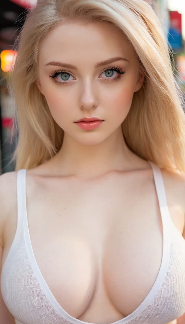 Tags: 21872187, SDXL
{"3": {"inputs": {"seed": 872783564042976, "steps": 32, "cfg": 5.47, "sampler_name": "dpmpp_2m", "scheduler": "karras", "denoise": 1.0, "model": ["27", 0], "positive": ["6", 0], "negative": ["7", 0], "latent_image": ["5", 0]}, "class_type": "KSampler"}, "4": {"inputs": {"ckpt_name": "juggernautxl.safetensors"}, "class_type": "CheckpointLoaderSimple"}, "5": {"inputs": {"width": 768, "height": 1344, "batch_size": 1}, "class_type": "EmptyLatentImage"}, "6": {"inputs": {"text": "24 year old girl, (irish:1.11), (eyelashes:1.03), (seductive pose:1.07), (pale skin:1.02), (beautiful eyes:0.98), (seductive facial expression:0.96), (cute:1.07), (sexy lips:1.04), (temptress:1.14), (idol:1.03), (double eyelids:1.04), (detailed face:1.06), (blush:1.04), (slim:1.13), (in a seductive pose:1.06), (large perky breasts:1.00), (cleavage:0.98), (thigh gap:1.00), (white tanktop:1.03), busy street, (detailed skin:1.02), (skin fuzz:1.03), (soft lighting:1.07), (candid cinema:1.01), (textured skin:1.09), (RAW:1.09), (film:1.09), (portra:1.02), (natural looking skin:1.09)", "clip": ["27", 1]}, "class_type": "CLIPTextEncode"}, "7": {"inputs": {"text": "(watermark:1.05), (worst quality:1.06), (open mouth:1.07), (twisted:1.06), (low resolution:1.11), (distorted:1.10), (bad hands:1.12)", "clip": ["27", 1]}, "class_type": "CLIPTextEncode"}, "8": {"inputs": {"samples": ["3", 0], "vae": ["4", 2]}, "class_type": "VAEDecode"}, "25": {"inputs": {"lora_name": "nudify_xl.safetensors", "strength_model": 0.06, "strength_clip": 0.38, "model": ["4", 0], "clip": ["4", 1]}, "class_type": "LoraLoader"}, "26": {"inputs": {"lora_name": "shirtlift_SDXL_v2.safetensors", "strength_model": 0.19, "strength_clip": 0.18, "model": ["25", 0], "clip": ["25", 1]}, "class_type": "LoraLoader"}, "27": {"inputs": {"lora_name": "PerfectEyesXL.safetensors", "strength_model": 0.12, "strength_clip": 0.14, "model": ["26", 0], "clip": ["26", 1]}, "class_type": "LoraLoader"}, "30": {"inputs": {"model_name": "4x_NMKD-Superscale-SP_178000_G.pth"}, "class_type": "UpscaleModelLoader"}, "31": {"inputs": {"upscale_model": ["30", 0], "image": ["8", 0]}, "class_type": "ImageUpscaleWithModel"}, "32": {"inputs": {"upscale_method": "lanczos", "scale_by": 0.5, "image": ["31", 0]}, "class_type": "ImageScaleBy"}, "33": {"inputs": {"pixels": ["32", 0], "vae": ["4", 2]}, "class_type": "VAEEncode"}, "34": {"inputs": {"seed": 872783564042976, "steps": 32, "cfg": 5.47, "sampler_name": "dpmpp_2m", "scheduler": "karras", "denoise": 0.3, "model": ["27", 0], "positive": ["6", 0], "negative": ["7", 0], "latent_image": ["33", 0]}, "class_type": "KSampler"}, "36": {"inputs": {"samples": ["34", 0], "vae": ["4", 2]}, "class_type": "VAEDecode"}, "39": {"inputs": {"filename_prefix": "comfyapi-1714673459761", "images": ["36", 0]}, "class_type": "SaveImage"}}