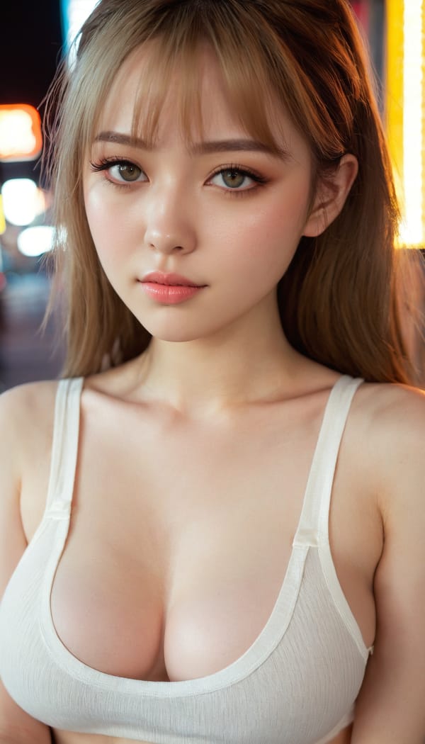 Tags: 21872187, SDXL
{"3": {"inputs": {"seed": 317973656816712, "steps": 32, "cfg": 6.61, "sampler_name": "dpmpp_2m", "scheduler": "karras", "denoise": 1.0, "model": ["27", 0], "positive": ["6", 0], "negative": ["7", 0], "latent_image": ["5", 0]}, "class_type": "KSampler"}, "4": {"inputs": {"ckpt_name": "juggernautxl.safetensors"}, "class_type": "CheckpointLoaderSimple"}, "5": {"inputs": {"width": 768, "height": 1344, "batch_size": 1}, "class_type": "EmptyLatentImage"}, "6": {"inputs": {"text": "22 year old girl, (beautiful eyes:0.98), (sexy lips:1.14), (double eyelids:1.05), (idol:1.14), (blush:0.95), (pale skin:1.07), (detailed face:1.07), (cute:1.05), (seductive facial expression:1.08), (eyelashes:0.98), (seductive pose:1.00), (slim:0.95), (temptress:0.98), (in a seductive pose:1.04), (large perky breasts:1.11), (cleavage:1.09), (thigh gap:1.07), (white tanktop:1.11), busy street, (RAW:1.07), (textured skin:1.07), (soft lighting:1.09), (film:1.09), (candid cinema:1.02), (natural looking skin:1.03), (portra:1.04), (skin fuzz:1.03), (detailed skin:1.00)", "clip": ["27", 1]}, "class_type": "CLIPTextEncode"}, "7": {"inputs": {"text": "(open mouth:1.05), (low resolution:1.09), (worst quality:1.10), (distorted:1.07), (watermark:1.10), (twisted:1.10)", "clip": ["27", 1]}, "class_type": "CLIPTextEncode"}, "8": {"inputs": {"samples": ["3", 0], "vae": ["4", 2]}, "class_type": "VAEDecode"}, "25": {"inputs": {"lora_name": "nudify_xl.safetensors", "strength_model": 0.31, "strength_clip": 0.11, "model": ["4", 0], "clip": ["4", 1]}, "class_type": "LoraLoader"}, "26": {"inputs": {"lora_name": "shirtlift_SDXL_v2.safetensors", "strength_model": 0.18, "strength_clip": 0.05, "model": ["25", 0], "clip": ["25", 1]}, "class_type": "LoraLoader"}, "27": {"inputs": {"lora_name": "PerfectEyesXL.safetensors", "strength_model": 0.02, "strength_clip": 0.07, "model": ["26", 0], "clip": ["26", 1]}, "class_type": "LoraLoader"}, "30": {"inputs": {"model_name": "4x_NMKD-Superscale-SP_178000_G.pth"}, "class_type": "UpscaleModelLoader"}, "31": {"inputs": {"upscale_model": ["30", 0], "image": ["8", 0]}, "class_type": "ImageUpscaleWithModel"}, "32": {"inputs": {"upscale_method": "lanczos", "scale_by": 0.5, "image": ["31", 0]}, "class_type": "ImageScaleBy"}, "33": {"inputs": {"pixels": ["32", 0], "vae": ["4", 2]}, "class_type": "VAEEncode"}, "34": {"inputs": {"seed": 317973656816712, "steps": 32, "cfg": 6.61, "sampler_name": "dpmpp_2m", "scheduler": "karras", "denoise": 0.3, "model": ["27", 0], "positive": ["6", 0], "negative": ["7", 0], "latent_image": ["33", 0]}, "class_type": "KSampler"}, "36": {"inputs": {"samples": ["34", 0], "vae": ["4", 2]}, "class_type": "VAEDecode"}, "39": {"inputs": {"filename_prefix": "comfyapi-1735236760311", "images": ["36", 0]}, "class_type": "SaveImage"}}