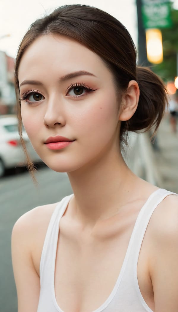 Tags: 21872187, SDXL
{"3": {"inputs": {"seed": 457086556638293, "steps": 64, "cfg": 6.77, "sampler_name": "dpmpp_2m", "scheduler": "karras", "denoise": 1.0, "model": ["27", 0], "positive": ["6", 0], "negative": ["7", 0], "latent_image": ["5", 0]}, "class_type": "KSampler"}, "4": {"inputs": {"ckpt_name": "juggernautXL_v8Rundiffusion.safetensors"}, "class_type": "CheckpointLoaderSimple"}, "5": {"inputs": {"width": 768, "height": 1344, "batch_size": 1}, "class_type": "EmptyLatentImage"}, "6": {"inputs": {"text": "26 year old girl, (eyelashes:1.07), (sexy lips:1.04), (blush:1.05), (detailed face:1.05), (pale skin:1.00), (seductive pose:1.01), (seductive facial expression:1.04), (slim:1.14), (cute:0.95), (double eyelids:1.03), (idol:1.14), (temptress:1.07), (perky ass:1.09), (exposed ass:1.12), (looking back:1.08), (sexy ass:1.01), (thigh gap:0.98), (white tanktop:1.08), busy street, (portra:1.05), (textured skin:1.02), (film:1.08), (natural looking skin:1.00), (soft lighting:1.05), (detailed skin:1.00), (candid cinema:1.06), (skin fuzz:1.06), (RAW:1.02)", "clip": ["27", 1]}, "class_type": "CLIPTextEncode"}, "7": {"inputs": {"text": "(open mouth:1.14), (low resolution:1.05), (bad hands:1.07), (twisted:1.12), (watermark:1.06), (distorted:1.08)", "clip": ["27", 1]}, "class_type": "CLIPTextEncode"}, "8": {"inputs": {"samples": ["3", 0], "vae": ["4", 2]}, "class_type": "VAEDecode"}, "25": {"inputs": {"lora_name": "nudify_xl.safetensors", "strength_model": 0.33, "strength_clip": 0.0, "model": ["4", 0], "clip": ["4", 1]}, "class_type": "LoraLoader"}, "26": {"inputs": {"lora_name": "shirtlift_SDXL_v2.safetensors", "strength_model": 0.05, "strength_clip": 0.09, "model": ["25", 0], "clip": ["25", 1]}, "class_type": "LoraLoader"}, "27": {"inputs": {"lora_name": "PerfectEyesXL.safetensors", "strength_model": 0.02, "strength_clip": 0.07, "model": ["26", 0], "clip": ["26", 1]}, "class_type": "LoraLoader"}, "30": {"inputs": {"model_name": "4x_NMKD-Superscale-SP_178000_G.pth"}, "class_type": "UpscaleModelLoader"}, "31": {"inputs": {"upscale_model": ["30", 0], "image": ["8", 0]}, "class_type": "ImageUpscaleWithModel"}, "32": {"inputs": {"upscale_method": "lanczos", "scale_by": 0.5, "image": ["31", 0]}, "class_type": "ImageScaleBy"}, "33": {"inputs": {"pixels": ["32", 0], "vae": ["4", 2]}, "class_type": "VAEEncode"}, "34": {"inputs": {"seed": 457086556638293, "steps": 64, "cfg": 6.77, "sampler_name": "dpmpp_2m", "scheduler": "karras", "denoise": 0.3, "model": ["27", 0], "positive": ["6", 0], "negative": ["7", 0], "latent_image": ["33", 0]}, "class_type": "KSampler"}, "36": {"inputs": {"samples": ["34", 0], "vae": ["4", 2]}, "class_type": "VAEDecode"}, "39": {"inputs": {"filename_prefix": "comfyapi-1707426216682", "images": ["36", 0]}, "class_type": "SaveImage"}}