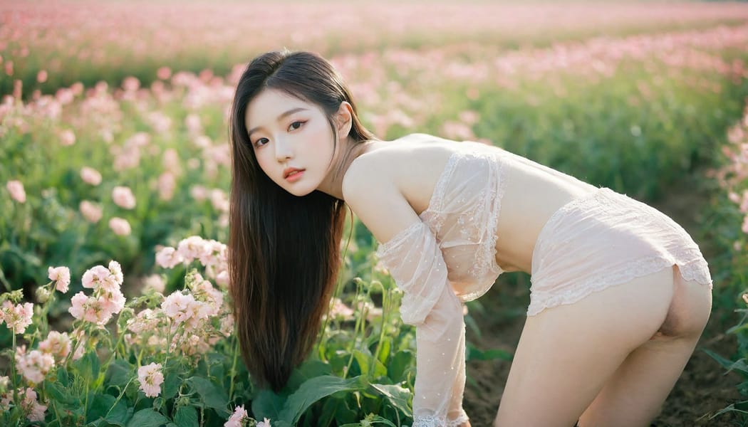 Tags: 21872187, SDXL
{"3": {"inputs": {"seed": 541245460289093, "steps": 64, "cfg": 5.62, "sampler_name": "dpmpp_2m", "scheduler": "karras", "denoise": 1.0, "model": ["27", 0], "positive": ["6", 0], "negative": ["7", 0], "latent_image": ["5", 0]}, "class_type": "KSampler"}, "4": {"inputs": {"ckpt_name": "leosamsHelloworldSDXL_helloworldSDXL32DPO.safetensors"}, "class_type": "CheckpointLoaderSimple"}, "5": {"inputs": {"width": 1344, "height": 768, "batch_size": 1}, "class_type": "EmptyLatentImage"}, "6": {"inputs": {"text": "20 year old girl, (korean:0.98), (ukrainian:1.03), (taiwanese:1.05), (pale skin:1.01), (seductive pose:1.04), (seductive facial expression:1.01), (beautiful eyes:1.01), (slim:1.10), (temptress:1.04), (cute:1.14), (detailed face:1.04), (blush:1.08), (sexy lips:1.04), (eyelashes:1.13), (idol:1.03), (double eyelids:1.12), (perky ass:0.96), (exposed ass:0.99), (looking back:1.11), (sexy ass:1.06), (thigh gap:0.98), wearing (translucent clothes:1.10) on a flower field, (natural looking skin:1.05), (film:1.03), (detailed skin:1.05), (soft lighting:1.01), (skin fuzz:1.09), (textured skin:1.04), (candid cinema:1.09), (portra:1.01), (RAW:1.02)", "clip": ["27", 1]}, "class_type": "CLIPTextEncode"}, "7": {"inputs": {"text": "(twisted:1.10), (worst quality:1.08), (watermark:1.11), (distorted:1.12), (bad hands:1.08), (low resolution:1.05), (open mouth:1.14)", "clip": ["27", 1]}, "class_type": "CLIPTextEncode"}, "8": {"inputs": {"samples": ["3", 0], "vae": ["4", 2]}, "class_type": "VAEDecode"}, "25": {"inputs": {"lora_name": "nudify_xl.safetensors", "strength_model": 0.3, "strength_clip": 0.1, "model": ["4", 0], "clip": ["4", 1]}, "class_type": "LoraLoader"}, "26": {"inputs": {"lora_name": "shirtlift_SDXL_v2.safetensors", "strength_model": 0.16, "strength_clip": 0.12, "model": ["25", 0], "clip": ["25", 1]}, "class_type": "LoraLoader"}, "27": {"inputs": {"lora_name": "PerfectEyesXL.safetensors", "strength_model": 0.12, "strength_clip": 0.07, "model": ["26", 0], "clip": ["26", 1]}, "class_type": "LoraLoader"}, "30": {"inputs": {"model_name": "4x_NMKD-Superscale-SP_178000_G.pth"}, "class_type": "UpscaleModelLoader"}, "31": {"inputs": {"upscale_model": ["30", 0], "image": ["8", 0]}, "class_type": "ImageUpscaleWithModel"}, "32": {"inputs": {"upscale_method": "lanczos", "scale_by": 0.5, "image": ["31", 0]}, "class_type": "ImageScaleBy"}, "33": {"inputs": {"pixels": ["32", 0], "vae": ["4", 2]}, "class_type": "VAEEncode"}, "34": {"inputs": {"seed": 541245460289093, "steps": 64, "cfg": 5.62, "sampler_name": "dpmpp_2m", "scheduler": "karras", "denoise": 0.3, "model": ["27", 0], "positive": ["6", 0], "negative": ["7", 0], "latent_image": ["33", 0]}, "class_type": "KSampler"}, "36": {"inputs": {"samples": ["34", 0], "vae": ["4", 2]}, "class_type": "VAEDecode"}, "39": {"inputs": {"filename_prefix": "comfyapi-1708235156699", "images": ["36", 0]}, "class_type": "SaveImage"}}