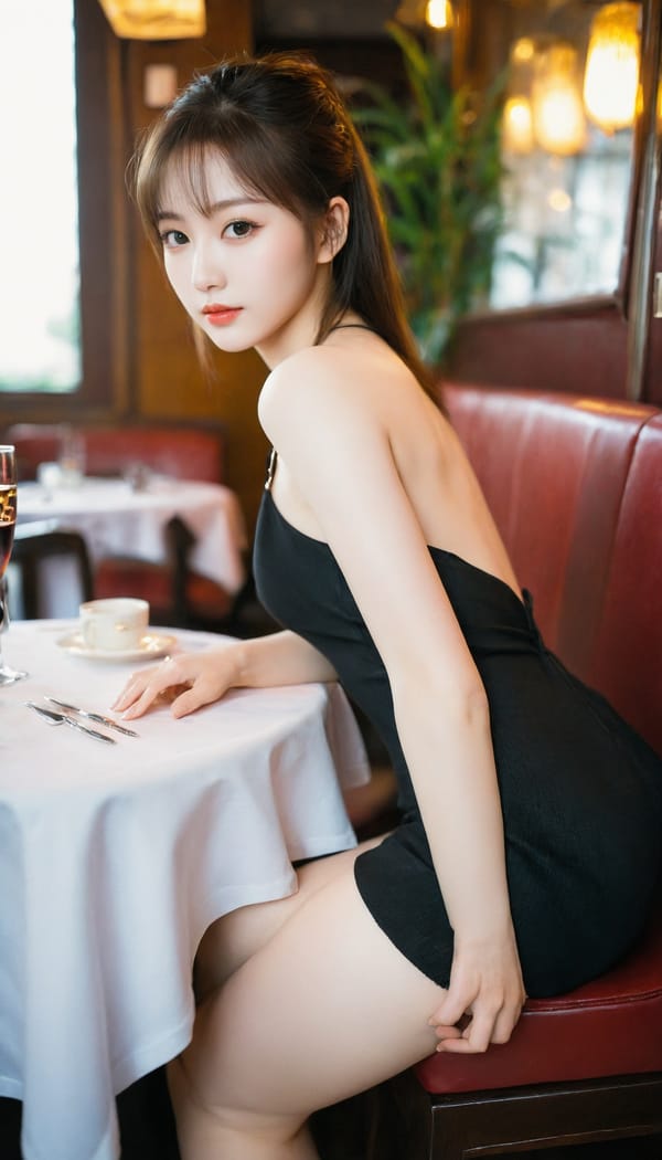 Tags: 21872187, SDXL
{"3": {"inputs": {"seed": 357923474564644, "steps": 32, "cfg": 5.7, "sampler_name": "dpmpp_2m", "scheduler": "karras", "denoise": 1.0, "model": ["27", 0], "positive": ["6", 0], "negative": ["7", 0], "latent_image": ["5", 0]}, "class_type": "KSampler"}, "4": {"inputs": {"ckpt_name": "helloworldxl.safetensors"}, "class_type": "CheckpointLoaderSimple"}, "5": {"inputs": {"width": 768, "height": 1344, "batch_size": 1}, "class_type": "EmptyLatentImage"}, "6": {"inputs": {"text": "20 year old girl, (russian:0.95), (taiwanese:1.02), (chinese:0.98), (cute:0.96), (detailed face:1.03), (pale skin:1.08), (double eyelids:1.09), (blush:0.97), (idol:1.08), (temptress:1.08), (seductive pose:0.99), (seductive facial expression:1.14), (beautiful eyes:1.12), (sexy lips:1.09), (eyelashes:1.03), (perky ass:1.07), (exposed ass:0.97), (looking back:1.07), (sexy ass:1.07), (thigh gap:1.02), (wearing a little black dress:1.04) at a fine dining restaurant, (natural looking skin:1.09), (film:1.02), (soft lighting:1.02), (detailed skin:1.04), (candid cinema:1.05), (skin fuzz:1.00), (textured skin:1.06), (portra:1.07), (RAW:1.07)", "clip": ["27", 1]}, "class_type": "CLIPTextEncode"}, "7": {"inputs": {"text": "(bad hands:1.06), (distorted:1.05), (low resolution:1.13), (open mouth:1.07), (worst quality:1.10), (twisted:1.05), (watermark:1.11)", "clip": ["27", 1]}, "class_type": "CLIPTextEncode"}, "8": {"inputs": {"samples": ["3", 0], "vae": ["4", 2]}, "class_type": "VAEDecode"}, "25": {"inputs": {"lora_name": "nudify_xl.safetensors", "strength_model": 0.13, "strength_clip": 0.17, "model": ["4", 0], "clip": ["4", 1]}, "class_type": "LoraLoader"}, "26": {"inputs": {"lora_name": "shirtlift_SDXL_v2.safetensors", "strength_model": 0.0, "strength_clip": 0.0, "model": ["25", 0], "clip": ["25", 1]}, "class_type": "LoraLoader"}, "27": {"inputs": {"lora_name": "PerfectEyesXL.safetensors", "strength_model": 0.19, "strength_clip": 0.11, "model": ["26", 0], "clip": ["26", 1]}, "class_type": "LoraLoader"}, "30": {"inputs": {"model_name": "4x_NMKD-Superscale-SP_178000_G.pth"}, "class_type": "UpscaleModelLoader"}, "31": {"inputs": {"upscale_model": ["30", 0], "image": ["8", 0]}, "class_type": "ImageUpscaleWithModel"}, "32": {"inputs": {"upscale_method": "lanczos", "scale_by": 0.5, "image": ["31", 0]}, "class_type": "ImageScaleBy"}, "33": {"inputs": {"pixels": ["32", 0], "vae": ["4", 2]}, "class_type": "VAEEncode"}, "34": {"inputs": {"seed": 357923474564644, "steps": 32, "cfg": 5.7, "sampler_name": "dpmpp_2m", "scheduler": "karras", "denoise": 0.3, "model": ["27", 0], "positive": ["6", 0], "negative": ["7", 0], "latent_image": ["33", 0]}, "class_type": "KSampler"}, "36": {"inputs": {"samples": ["34", 0], "vae": ["4", 2]}, "class_type": "VAEDecode"}, "39": {"inputs": {"filename_prefix": "comfyapi-1732179278390", "images": ["36", 0]}, "class_type": "SaveImage"}}