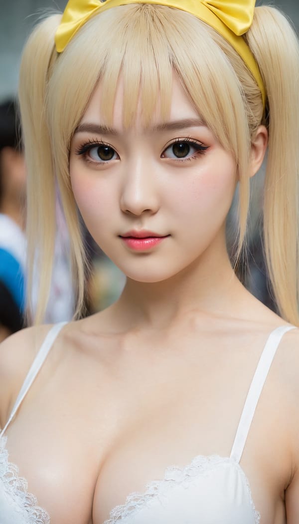 Tags: 21872187, SDXL
{"3": {"inputs": {"seed": 487414270901051, "steps": 64, "cfg": 6.48, "sampler_name": "dpmpp_2m", "scheduler": "karras", "denoise": 1.0, "model": ["27", 0], "positive": ["6", 0], "negative": ["7", 0], "latent_image": ["5", 0]}, "class_type": "KSampler"}, "4": {"inputs": {"ckpt_name": "juggernautXL_v8Rundiffusion.safetensors"}, "class_type": "CheckpointLoaderSimple"}, "5": {"inputs": {"width": 768, "height": 1344, "batch_size": 1}, "class_type": "EmptyLatentImage"}, "6": {"inputs": {"text": "19 year old girl, (ukrainian:1.09), (irish:0.96), (japanese:0.97), (slim:0.97), (sexy lips:1.12), (cute:1.12), (detailed face:1.04), (temptress:1.04), (double eyelids:1.09), (beautiful eyes:1.08), (eyelashes:1.03), (seductive pose:1.09), (idol:0.97), (seductive facial expression:1.01), (pale skin:1.00), (in a seductive pose:0.98), (large perky breasts:1.07), (cleavage:0.95), (thigh gap:0.98), (in a cosplay:0.97) at comiket posing for camera, (skin fuzz:1.08), (detailed skin:1.08), (textured skin:1.00), (candid cinema:1.03), (soft lighting:1.00), (film:1.04), (portra:1.06), (natural looking skin:1.02), (RAW:1.07)", "clip": ["27", 1]}, "class_type": "CLIPTextEncode"}, "7": {"inputs": {"text": "(open mouth:1.13), (bad hands:1.05), (twisted:1.10), (low resolution:1.11), (watermark:1.14), (distorted:1.14), (worst quality:1.09)", "clip": ["27", 1]}, "class_type": "CLIPTextEncode"}, "8": {"inputs": {"samples": ["3", 0], "vae": ["4", 2]}, "class_type": "VAEDecode"}, "25": {"inputs": {"lora_name": "nudify_xl.safetensors", "strength_model": 0.05, "strength_clip": 0.08, "model": ["4", 0], "clip": ["4", 1]}, "class_type": "LoraLoader"}, "26": {"inputs": {"lora_name": "shirtlift_SDXL_v2.safetensors", "strength_model": 0.17, "strength_clip": 0.05, "model": ["25", 0], "clip": ["25", 1]}, "class_type": "LoraLoader"}, "27": {"inputs": {"lora_name": "PerfectEyesXL.safetensors", "strength_model": 0.13, "strength_clip": 0.08, "model": ["26", 0], "clip": ["26", 1]}, "class_type": "LoraLoader"}, "30": {"inputs": {"model_name": "4x_NMKD-Superscale-SP_178000_G.pth"}, "class_type": "UpscaleModelLoader"}, "31": {"inputs": {"upscale_model": ["30", 0], "image": ["8", 0]}, "class_type": "ImageUpscaleWithModel"}, "32": {"inputs": {"upscale_method": "lanczos", "scale_by": 0.5, "image": ["31", 0]}, "class_type": "ImageScaleBy"}, "33": {"inputs": {"pixels": ["32", 0], "vae": ["4", 2]}, "class_type": "VAEEncode"}, "34": {"inputs": {"seed": 487414270901051, "steps": 64, "cfg": 6.48, "sampler_name": "dpmpp_2m", "scheduler": "karras", "denoise": 0.3, "model": ["27", 0], "positive": ["6", 0], "negative": ["7", 0], "latent_image": ["33", 0]}, "class_type": "KSampler"}, "36": {"inputs": {"samples": ["34", 0], "vae": ["4", 2]}, "class_type": "VAEDecode"}, "39": {"inputs": {"filename_prefix": "comfyapi-1708212341113", "images": ["36", 0]}, "class_type": "SaveImage"}}