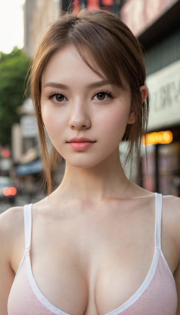 Tags: 21872187, SDXL
{"3": {"inputs": {"seed": 785906867626926, "steps": 64, "cfg": 6.72, "sampler_name": "dpmpp_2m", "scheduler": "karras", "denoise": 1.0, "model": ["27", 0], "positive": ["6", 0], "negative": ["7", 0], "latent_image": ["5", 0]}, "class_type": "KSampler"}, "4": {"inputs": {"ckpt_name": "juggernautXL_v7Rundiffusion.safetensors"}, "class_type": "CheckpointLoaderSimple"}, "5": {"inputs": {"width": 768, "height": 1344, "batch_size": 1}, "class_type": "EmptyLatentImage"}, "6": {"inputs": {"text": "20 year old girl, (sexy lips:1.10), (double eyelids:1.03), (beautiful eyes:0.98), (seductive facial expression:1.04), (idol:1.11), (temptress:1.02), (pale skin:1.02), (eyelashes:1.08), (blush:1.13), (seductive pose:0.97), (slim:1.00), (detailed face:1.04), (in a seductive pose:1.13), (large perky breasts:1.14), (cleavage:1.05), (thigh gap:0.95), (white tanktop:0.97), busy street, (candid cinema:1.08), (detailed skin:1.05), (soft lighting:1.00), (portra:1.06), (film:1.02), (RAW:1.08), (skin fuzz:1.02), (natural looking skin:1.04), (textured skin:1.03)", "clip": ["27", 1]}, "class_type": "CLIPTextEncode"}, "7": {"inputs": {"text": "(twisted:1.08), (open mouth:1.08), (distorted:1.10), (bad hands:1.09), (worst quality:1.08), (watermark:1.05), (low resolution:1.07)", "clip": ["27", 1]}, "class_type": "CLIPTextEncode"}, "8": {"inputs": {"samples": ["3", 0], "vae": ["4", 2]}, "class_type": "VAEDecode"}, "25": {"inputs": {"lora_name": "nudify_xl.safetensors", "strength_model": 0.01, "strength_clip": 0.08, "model": ["4", 0], "clip": ["4", 1]}, "class_type": "LoraLoader"}, "26": {"inputs": {"lora_name": "shirtlift_SDXL_v2.safetensors", "strength_model": 0.19, "strength_clip": 0.05, "model": ["25", 0], "clip": ["25", 1]}, "class_type": "LoraLoader"}, "27": {"inputs": {"lora_name": "PerfectEyesXL.safetensors", "strength_model": 0.19, "strength_clip": 0.08, "model": ["26", 0], "clip": ["26", 1]}, "class_type": "LoraLoader"}, "30": {"inputs": {"model_name": "4x_NMKD-Superscale-SP_178000_G.pth"}, "class_type": "UpscaleModelLoader"}, "31": {"inputs": {"upscale_model": ["30", 0], "image": ["8", 0]}, "class_type": "ImageUpscaleWithModel"}, "32": {"inputs": {"upscale_method": "lanczos", "scale_by": 0.5, "image": ["31", 0]}, "class_type": "ImageScaleBy"}, "33": {"inputs": {"pixels": ["32", 0], "vae": ["4", 2]}, "class_type": "VAEEncode"}, "34": {"inputs": {"seed": 785906867626926, "steps": 64, "cfg": 6.72, "sampler_name": "dpmpp_2m", "scheduler": "karras", "denoise": 0.3, "model": ["27", 0], "positive": ["6", 0], "negative": ["7", 0], "latent_image": ["33", 0]}, "class_type": "KSampler"}, "36": {"inputs": {"samples": ["34", 0], "vae": ["4", 2]}, "class_type": "VAEDecode"}, "39": {"inputs": {"filename_prefix": "comfyapi-1704971232624", "images": ["36", 0]}, "class_type": "SaveImage"}}