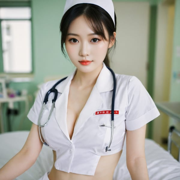 Tags: 21872187, SDXL
{"3": {"inputs": {"seed": 777700975781858, "steps": 64, "cfg": 5.7, "sampler_name": "dpmpp_2m", "scheduler": "karras", "denoise": 1.0, "model": ["27", 0], "positive": ["6", 0], "negative": ["7", 0], "latent_image": ["5", 0]}, "class_type": "KSampler"}, "4": {"inputs": {"ckpt_name": "helloworldxl.safetensors"}, "class_type": "CheckpointLoaderSimple"}, "5": {"inputs": {"width": 1024, "height": 1024, "batch_size": 1}, "class_type": "EmptyLatentImage"}, "6": {"inputs": {"text": "21 year old girl, (chinese:1.05), (sexy lips:0.98), (beautiful eyes:1.03), (seductive facial expression:1.06), (idol:1.08), (cute:1.11), (temptress:1.00), (slim:1.06), (pale skin:1.14), (eyelashes:1.05), (detailed face:0.99), (double eyelids:1.11), (seductive pose:0.97), (blush:1.07), (in a seductive pose:1.09), (large perky breasts:1.04), (cleavage:1.11), (thigh gap:0.97), (nurse in uniform:1.14) working in a hospital ward, (film:1.08), (candid cinema:1.04), (natural looking skin:1.01), (textured skin:1.05), (RAW:1.08), (skin fuzz:1.09), (soft lighting:1.06), (portra:1.00), (detailed skin:1.07)", "clip": ["27", 1]}, "class_type": "CLIPTextEncode"}, "7": {"inputs": {"text": "(open mouth:1.13), (twisted:1.11), (distorted:1.09), (bad hands:1.12), (low resolution:1.08), (worst quality:1.06), (watermark:1.10)", "clip": ["27", 1]}, "class_type": "CLIPTextEncode"}, "8": {"inputs": {"samples": ["3", 0], "vae": ["4", 2]}, "class_type": "VAEDecode"}, "25": {"inputs": {"lora_name": "nudify_xl.safetensors", "strength_model": 0.09, "strength_clip": 0.09, "model": ["4", 0], "clip": ["4", 1]}, "class_type": "LoraLoader"}, "26": {"inputs": {"lora_name": "shirtlift_SDXL_v2.safetensors", "strength_model": 0.03, "strength_clip": 0.1, "model": ["25", 0], "clip": ["25", 1]}, "class_type": "LoraLoader"}, "27": {"inputs": {"lora_name": "PerfectEyesXL.safetensors", "strength_model": 0.16, "strength_clip": 0.02, "model": ["26", 0], "clip": ["26", 1]}, "class_type": "LoraLoader"}, "30": {"inputs": {"model_name": "4x_NMKD-Superscale-SP_178000_G.pth"}, "class_type": "UpscaleModelLoader"}, "31": {"inputs": {"upscale_model": ["30", 0], "image": ["8", 0]}, "class_type": "ImageUpscaleWithModel"}, "32": {"inputs": {"upscale_method": "lanczos", "scale_by": 0.5, "image": ["31", 0]}, "class_type": "ImageScaleBy"}, "33": {"inputs": {"pixels": ["32", 0], "vae": ["4", 2]}, "class_type": "VAEEncode"}, "34": {"inputs": {"seed": 777700975781858, "steps": 64, "cfg": 5.7, "sampler_name": "dpmpp_2m", "scheduler": "karras", "denoise": 0.3, "model": ["27", 0], "positive": ["6", 0], "negative": ["7", 0], "latent_image": ["33", 0]}, "class_type": "KSampler"}, "36": {"inputs": {"samples": ["34", 0], "vae": ["4", 2]}, "class_type": "VAEDecode"}, "39": {"inputs": {"filename_prefix": "comfyapi-1733618969813", "images": ["36", 0]}, "class_type": "SaveImage"}}