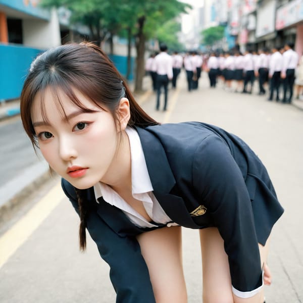 Tags: 21872187, SDXL
{"3": {"inputs": {"seed": 383718275370957, "steps": 64, "cfg": 6.26, "sampler_name": "dpmpp_2m", "scheduler": "karras", "denoise": 1.0, "model": ["27", 0], "positive": ["6", 0], "negative": ["7", 0], "latent_image": ["5", 0]}, "class_type": "KSampler"}, "4": {"inputs": {"ckpt_name": "leosamsHelloworldSDXL_helloworldSDXL32DPO.safetensors"}, "class_type": "CheckpointLoaderSimple"}, "5": {"inputs": {"width": 1024, "height": 1024, "batch_size": 1}, "class_type": "EmptyLatentImage"}, "6": {"inputs": {"text": "18 year old girl, (korean:1.13), (seductive pose:1.12), (double eyelids:1.00), (sexy lips:1.09), (cute:1.03), (beautiful eyes:1.06), (pale skin:1.12), (detailed face:0.99), (slim:0.96), (idol:1.05), (blush:1.12), (seductive facial expression:1.09), (temptress:1.09), (eyelashes:0.96), (on all fours:0.98), (spreading ass cheeks:1.06), (from behind:1.03), (backboob:1.00), (school uniform:0.96), choker, busy street, (candid cinema:1.05), (textured skin:1.01), (film:1.09), (soft lighting:1.02), (detailed skin:1.02), (natural looking skin:1.00), (portra:1.02), (RAW:1.08)", "clip": ["27", 1]}, "class_type": "CLIPTextEncode"}, "7": {"inputs": {"text": "(open mouth:1.10), (worst quality:1.09), (low resolution:1.10), (distorted:1.10), (bad hands:1.07), (twisted:1.06), (watermark:1.05)", "clip": ["27", 1]}, "class_type": "CLIPTextEncode"}, "8": {"inputs": {"samples": ["3", 0], "vae": ["4", 2]}, "class_type": "VAEDecode"}, "25": {"inputs": {"lora_name": "nudify_xl.safetensors", "strength_model": 0.31, "strength_clip": 0.11, "model": ["4", 0], "clip": ["4", 1]}, "class_type": "LoraLoader"}, "26": {"inputs": {"lora_name": "shirtlift_SDXL_v2.safetensors", "strength_model": 0.18, "strength_clip": 0.19, "model": ["25", 0], "clip": ["25", 1]}, "class_type": "LoraLoader"}, "27": {"inputs": {"lora_name": "PerfectEyesXL.safetensors", "strength_model": 0.16, "strength_clip": 0.07, "model": ["26", 0], "clip": ["26", 1]}, "class_type": "LoraLoader"}, "30": {"inputs": {"model_name": "4x_NMKD-Superscale-SP_178000_G.pth"}, "class_type": "UpscaleModelLoader"}, "31": {"inputs": {"upscale_model": ["30", 0], "image": ["8", 0]}, "class_type": "ImageUpscaleWithModel"}, "32": {"inputs": {"upscale_method": "lanczos", "scale_by": 0.5, "image": ["31", 0]}, "class_type": "ImageScaleBy"}, "33": {"inputs": {"pixels": ["32", 0], "vae": ["4", 2]}, "class_type": "VAEEncode"}, "34": {"inputs": {"seed": 383718275370957, "steps": 64, "cfg": 6.26, "sampler_name": "dpmpp_2m", "scheduler": "karras", "denoise": 0.3, "model": ["27", 0], "positive": ["6", 0], "negative": ["7", 0], "latent_image": ["33", 0]}, "class_type": "KSampler"}, "36": {"inputs": {"samples": ["34", 0], "vae": ["4", 2]}, "class_type": "VAEDecode"}, "39": {"inputs": {"filename_prefix": "comfyapi-1707813162750", "images": ["36", 0]}, "class_type": "SaveImage"}}