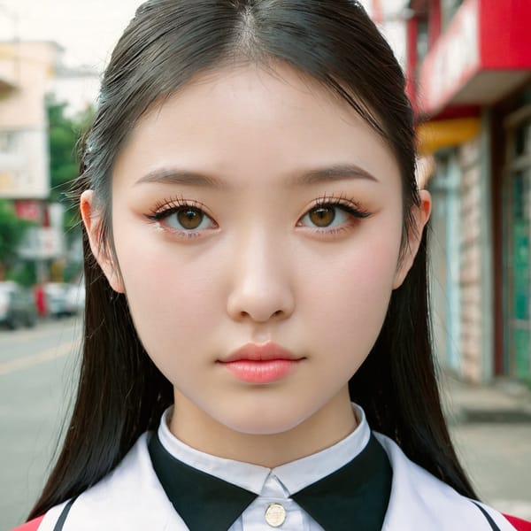 Tags: 21872187, SDXL
{"3": {"inputs": {"seed": 907904900004850, "steps": 32, "cfg": 6.92, "sampler_name": "dpmpp_2m", "scheduler": "karras", "denoise": 1.0, "model": ["27", 0], "positive": ["6", 0], "negative": ["7", 0], "latent_image": ["5", 0]}, "class_type": "KSampler"}, "4": {"inputs": {"ckpt_name": "juggernautxl.safetensors"}, "class_type": "CheckpointLoaderSimple"}, "5": {"inputs": {"width": 1024, "height": 1024, "batch_size": 1}, "class_type": "EmptyLatentImage"}, "6": {"inputs": {"text": "18 year old girl, (ukrainian:1.01), (taiwanese:1.07), (seductive facial expression:0.99), (temptress:1.13), (sexy lips:1.14), (detailed face:1.11), (beautiful eyes:1.13), (slim:1.09), (double eyelids:1.03), (idol:1.14), (cute:1.08), (eyelashes:1.11), (pale skin:1.08), (seductive pose:1.01), (blush:0.95), (in a seductive pose:1.01), (large perky breasts:1.08), (cleavage:1.13), (thigh gap:1.13), (school uniform:1.09), choker, busy street, (film:1.00), (RAW:1.03), (skin fuzz:1.03), (soft lighting:1.04), (portra:1.02), (detailed skin:1.04), (natural looking skin:1.04), (textured skin:1.01), (candid cinema:1.05)", "clip": ["27", 1]}, "class_type": "CLIPTextEncode"}, "7": {"inputs": {"text": "(bad hands:1.13), (low resolution:1.13), (distorted:1.12), (open mouth:1.14), (twisted:1.06), (watermark:1.06), (worst quality:1.09)", "clip": ["27", 1]}, "class_type": "CLIPTextEncode"}, "8": {"inputs": {"samples": ["3", 0], "vae": ["4", 2]}, "class_type": "VAEDecode"}, "25": {"inputs": {"lora_name": "nudify_xl.safetensors", "strength_model": 0.15, "strength_clip": 0.23, "model": ["4", 0], "clip": ["4", 1]}, "class_type": "LoraLoader"}, "26": {"inputs": {"lora_name": "shirtlift_SDXL_v2.safetensors", "strength_model": 0.18, "strength_clip": 0.15, "model": ["25", 0], "clip": ["25", 1]}, "class_type": "LoraLoader"}, "27": {"inputs": {"lora_name": "PerfectEyesXL.safetensors", "strength_model": 0.16, "strength_clip": 0.12, "model": ["26", 0], "clip": ["26", 1]}, "class_type": "LoraLoader"}, "30": {"inputs": {"model_name": "4x_NMKD-Superscale-SP_178000_G.pth"}, "class_type": "UpscaleModelLoader"}, "31": {"inputs": {"upscale_model": ["30", 0], "image": ["8", 0]}, "class_type": "ImageUpscaleWithModel"}, "32": {"inputs": {"upscale_method": "lanczos", "scale_by": 0.5, "image": ["31", 0]}, "class_type": "ImageScaleBy"}, "33": {"inputs": {"pixels": ["32", 0], "vae": ["4", 2]}, "class_type": "VAEEncode"}, "34": {"inputs": {"seed": 907904900004850, "steps": 32, "cfg": 6.92, "sampler_name": "dpmpp_2m", "scheduler": "karras", "denoise": 0.3, "model": ["27", 0], "positive": ["6", 0], "negative": ["7", 0], "latent_image": ["33", 0]}, "class_type": "KSampler"}, "36": {"inputs": {"samples": ["34", 0], "vae": ["4", 2]}, "class_type": "VAEDecode"}, "39": {"inputs": {"filename_prefix": "comfyapi-1713557181435", "images": ["36", 0]}, "class_type": "SaveImage"}}